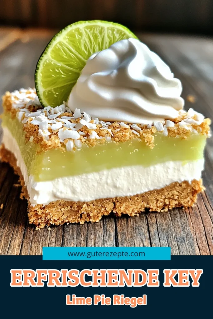 Entdecken Sie das erfrischende Rezept für zesty No-Bake Key Lime Pie Bars! Diese köstlichen Riegel vereinen den perfekten Mix aus süß und sauer mit einer cremigen Füllung und knuspriger Kruste. Ideal für heiße Tage, diese No-Bake Leckerei ist schnell zubereitet und erfordert nur einfache Zutaten. Klicken Sie jetzt, um die vollständige Anleitung zu erhalten und Ihre Gäste mit diesem erfrischenden Dessert zu begeistern!
