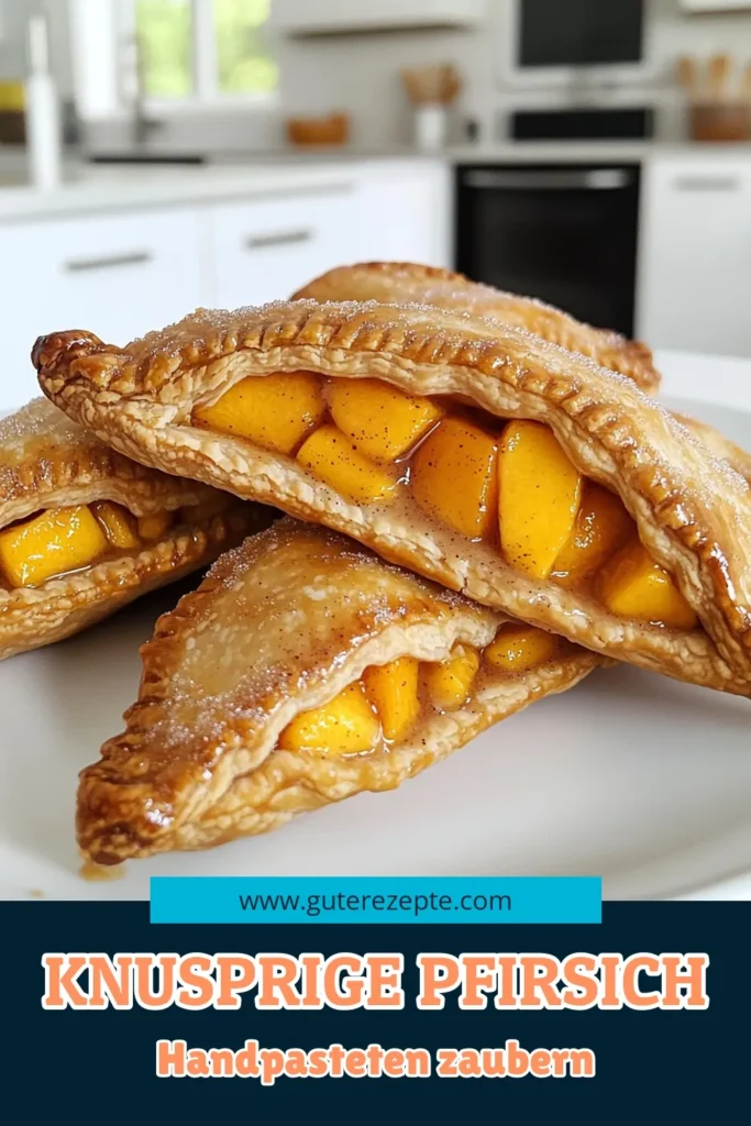 Verzückende Air Fryer Zimt-Zucker Pfirsich-Handpasteten sind das perfekte Dessert für jeden Anlass! Mit saftigen Pfirsichen, Zimt und einem knusprigen Mürbeteig sind diese Leckereien einfach zuzubereiten und mega lecker. Entdecke das detaillierte Rezept, das dir hilft, diese süßen Versuchungen in kürzester Zeit zu zaubern. Klicke jetzt, um die kompletten Schritte und Tipps zu sehen! #AirFryer #Handpasteten #ZimtZucker #DessertRezept