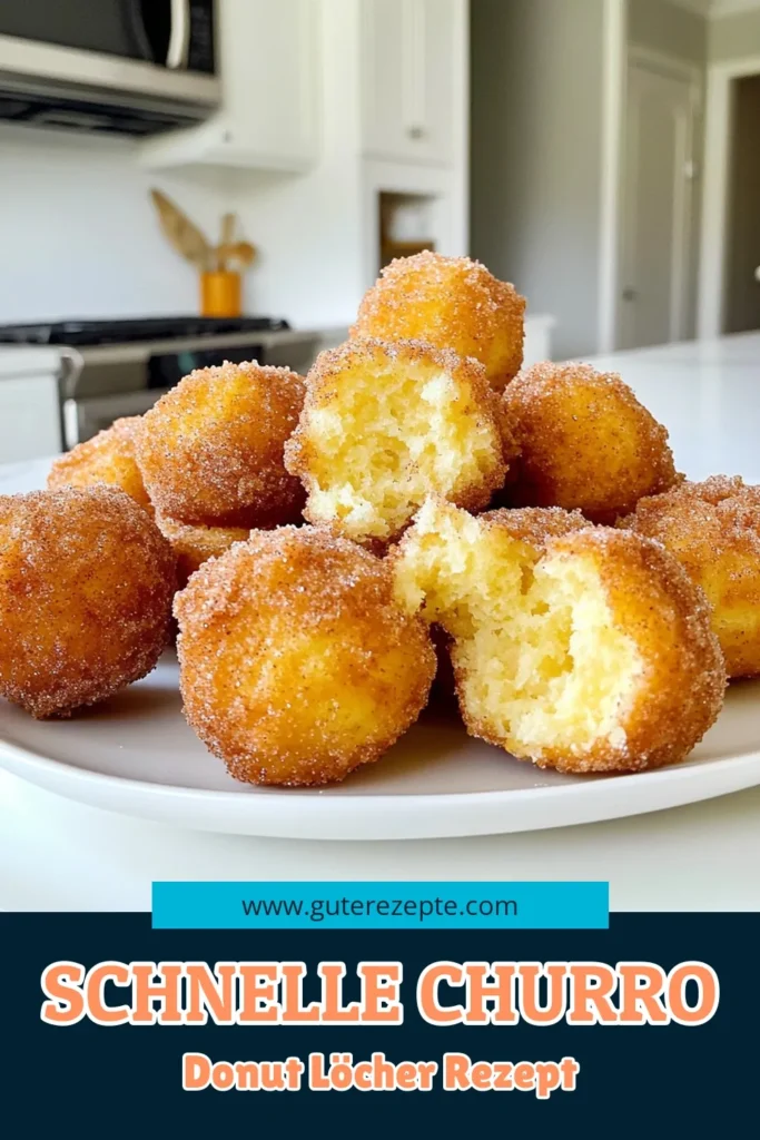 Entdecke die süße Versuchung der Air Fryer Churro Donut Löcher! Diese einfach zuzubereitenden Leckerbissen sind perfekt für jeden Anlass und vereinen den köstlichen Geschmack von Churros mit der praktischen Zubereitung in der Heißluftfritteuse. Mit nur wenigen Zutaten kannst du schnell und einfach 24 himmlische Donutlöcher zaubern. Klicke jetzt für das vollständige Rezept und genieße diese süßen Snacks! #ChurroDonutLöcher #Heißluftfritteuse #DessertRezepte #Backen
