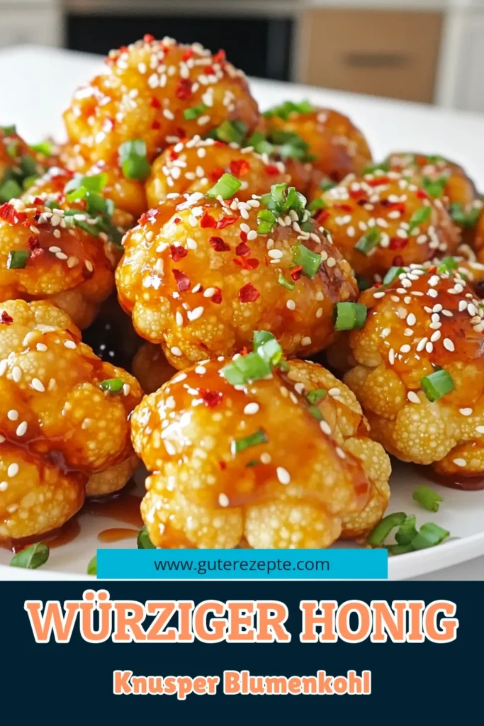 Entdecke dein neues Lieblingsrezept mit diesem Air Fryer Spicy Honey Garlic Blumenkohl! Diese knusprigen, würzigen Blumenkohlröschen sind einfach zuzubereiten und perfekt für ein schnelles Mittagessen oder als köstlicher Snack. Mit nur wenigen Zutaten zauberst du ein Gericht, das sowohl lecker als auch gesund ist. Klicke jetzt, um die vollständige Rezeptanleitung zu sehen und deinen Air Fryer zum Einsatz zu bringen! #AirFryer #Blumenkohl #Rezept #GesundeErnährung