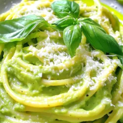 - 2 reife Avocados - 300 g Spaghetti oder Pasta nach Wahl - 2 Esslöffel Olivenöl Die Hauptzutaten sind einfach zu finden. Wähle zwei reife Avocados, die weich sind. Das gibt der Sauce eine tolle cremige Textur. Du kannst jede Pasta verwenden, aber Spaghetti passen am besten. Das Olivenöl sorgt für einen feinen Geschmack und hilft, die Sauce geschmeidig zu machen. - 2 Knoblauchzehen, fein gehackt - 2 Esslöffel frischer Zitronensaft - 1/4 Tasse geriebener Parmesan oder Nährhefe (vegane Option) Für den Geschmack brauchst du frischen Knoblauch. Der bringt ein tolles Aroma. Zitronensaft macht die Sauce frisch und hebt die Aromen. Parmesan gibt einen herzhaften Geschmack. Wenn du vegan bist, benutze Nährhefe. Sie liefert einen ähnlichen Geschmack und ist eine gute Wahl. - Frische Basilikumblätter - Rote Paprikaflocken (optional) Frische Basilikumblätter sind eine perfekte Garnierung. Sie bringen Farbe und Geschmack. Rote Paprikaflocken sind optional, aber sie geben einen kleinen Kick. Du kannst sie nach Belieben hinzufügen. So machst du die Pasta noch ansprechender und schmackhafter. Zuerst bringst du einen großen Topf mit gesalzenem Wasser zum Kochen. Das Wasser sollte sprudelnd sein. Dann kochst du die Spaghetti nach der Verpackungsanweisung. Achte darauf, dass sie al dente sind. Das dauert meist 8 bis 10 Minuten. Bevor du die Pasta abgießt, hebe etwa eine Tasse des Nudelwassers auf. Das Wasser hilft später, die Sauce cremiger zu machen. Gieße die Spaghetti ab und stelle sie beiseite. Während die Pasta kocht, bereitest du die Avocado-Sauce vor. Nimm zwei reife Avocados und schneide sie auf. Gib das Fruchtfleisch in einen Mixer oder eine Küchenmaschine. Füge 2 Esslöffel Olivenöl, 2 fein gehackte Knoblauchzehen, 2 Esslöffel frischen Zitronensaft, 1/2 Teelöffel Salz, 1/4 Teelöffel schwarzen Pfeffer und 1/4 Teelöffel rote Paprikaflocken hinzu, wenn du es etwas schärfer magst. Mixe alles gut, bis die Mischung schön glatt und cremig ist. Jetzt kommt der spannende Teil! Gib die abgetropfte Pasta in eine große Rührschüssel. Füge die cremige Avocado-Mischung hinzu. Vermenge alles gut, damit die Pasta gleichmäßig bedeckt ist. Wenn die Sauce zu dick ist, kannst du nach und nach etwas von dem reservierten Nudelwasser hinzufügen. Das macht die Sauce schön cremig. Rühre dann den geriebenen Parmesan ein. Probiere die Pasta und passe die Würze mit mehr Salz oder Pfeffer an, falls nötig. Serviere die Pasta sofort, garniert mit frischen Basilikumblättern. Wählen Sie reife Avocados aus. Drücken Sie leicht auf die Haut. Wenn sie sanft nachgibt, sind sie perfekt. Vermeiden Sie Avocados, die zu weich sind. Diese sind oft braun und matschig. Achten Sie auf eine gleichmäßige grüne Farbe. So stellen Sie sicher, dass sie frisch sind. Möchten Sie die Sauce interessanter machen? Fügen Sie mehr Gewürze hinzu. Probieren Sie etwas Kreuzkümmel oder frischen Basilikum. Diese Aromen passen gut zu Avocado. Für einen scharfen Kick verwenden Sie mehr rote Paprikaflocken. Wenn Sie es cremiger mögen, geben Sie mehr Olivenöl hinzu. Seien Sie kreativ! Servieren Sie die Pasta mit einem frischen Salat. Ein grüner Salat ergänzt die cremige Sauce gut. Sie können auch knuspriges Brot dazu reichen. Ein Glas Weißwein passt perfekt. Wenn Sie alkoholfrei sind, probieren Sie Zitronenwasser. Es erfrischt und rundet das Essen ab. {{image_4}} Wenn Sie eine vegane Option möchten, können Sie Nährhefe verwenden. Nährhefe hat einen nussigen Geschmack und gibt der Sauce die gewünschte Tiefe. Sie können etwa 1/4 Tasse Nährhefe in die Avocado-Mischung geben, um den Parmesan zu ersetzen. Das macht die Sauce cremig und lecker. Sie können die Pasta mit verschiedenen Zutaten aufpeppen. Zum Beispiel passen Kirschtomaten, Zucchini oder Spinat gut dazu. Diese Zutaten bringen Farbe und Geschmack. Auch gebratene Kichererbsen oder Hähnchenstücke sind tolle Ergänzungen. Fügen Sie diese einfach nach dem Mischen der Sauce hinzu. Wenn Sie glutenfrei essen, wählen Sie glutenfreie Pasta. Es gibt viele gute Alternativen aus Reis oder Linsen. Diese Pasta kocht ähnlich wie normale Pasta. Achten Sie darauf, die Kochzeit zu prüfen, da sie variieren kann. So bleibt Ihr Gericht für alle geeignet und dennoch köstlich. Nach dem Essen bleiben oft Reste übrig. Um die Avocado-Pasta frisch zu halten, lege sie in einen luftdichten Behälter. Stelle sicher, dass die Paste gut abgedeckt ist. So bleibt sie frisch und lecker. Du kannst die Reste bis zu drei Tage im Kühlschrank aufbewahren. Die Haltbarkeit von Avocado-Pasta ist begrenzt. Die frischen Zutaten können schnell verderben. Idealerweise isst du die Pasta innerhalb von zwei bis drei Tagen. Achte auf den Geruch und die Farbe. Wenn die Pasta bräunlich wird, solltest du sie wegwerfen. Um die Reste wieder aufzuwärmen, gebe die Pasta in eine Pfanne. Füge etwas Wasser oder Olivenöl hinzu, um die Sauce wieder cremig zu machen. Erhitze die Pasta bei schwacher Hitze. Rühre oft, um ein Anbrennen zu vermeiden. Du kannst auch die Mikrowelle nutzen. Stelle die Pasta in eine mikrowellengeeignete Schüssel. Bedecke sie mit einem feuchten Tuch und erhitze sie in kurzen Intervallen. So bleibt die Pasta lecker und saftig. Um die Avocado-Pasta noch cremiger zu machen, empfehle ich, etwas mehr Olivenöl hinzuzufügen. Das Öl verbessert die Textur und den Geschmack. Du kannst auch einen Löffel griechischen Joghurt oder eine kleine Menge Mandelmus einrühren. Diese Zutaten machen die Sauce besonders reichhaltig und glatt. Vergiss nicht, nach dem Mischen den Geschmack zu prüfen. Falls nötig, kannst du mehr Salz oder Pfeffer hinzufügen, um das Aroma zu verstärken. Ja, du kannst die Avocado-Sauce im Voraus zubereiten. Die beste Methode ist, die Sauce in einem luftdichten Behälter im Kühlschrank zu lagern. Um die Sauce frisch zu halten, füge etwas Zitronensaft hinzu, da dies die Oxidation verlangsamt. So bleibt die schöne grüne Farbe erhalten. Verwende die Sauce innerhalb von ein bis zwei Tagen, um den besten Geschmack zu genießen. Vor dem Servieren einfach gut durchrühren. Spaghetti sind die beste Wahl für diese Sauce, da sie die cremige Mischung gut aufnehmen. Aber du kannst auch andere Pastasorten verwenden. Linguine, Fettuccine oder sogar Penne funktionieren gut. Die Form der Pasta beeinflusst, wie die Sauce haftet. Achte darauf, die Pasta al dente zu kochen, damit sie beim Mischen nicht zerfällt. So bekommst du eine perfekte Kombination aus Pasta und Sauce. Zusammenfassend haben wir eine einfache und nahrhafte Avocado-Pasta gemacht. Wir haben die Hauptzutaten, die Zubereitung und die besten Tipps besprochen. Denke daran, die perfekten Avocados auszuwählen und die Sauce nach deinem Geschmack anzupassen. Es gibt viele Variationen und leckere Möglichkeiten, dieses Gericht zu genießen. Mit guter Lagerung bleibt die Pasta frisch und köstlich. Probiere verschiedene Zutaten aus und finde deine Lieblingskombination!