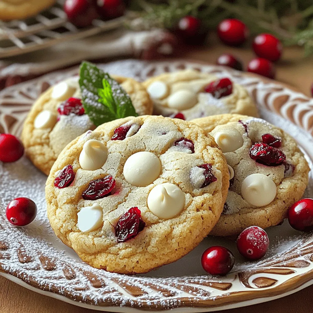 Um die perfekten weißen Schokoladencranberry-Kekse zu backen, benötigen Sie: - 1 Tasse ungesalzene Butter, weich - 3/4 Tasse brauner Zucker, fest verpackt - 1/2 Tasse Kristallzucker - 2 große Eier - 1 Teelöffel Vanilleextrakt - 2 1/4 Tassen Weizenmehl - 1 Teelöffel Natron - 1/2 Teelöffel Salz - 1 1/2 Tassen weiße Schokoladenstückchen - 1 Tasse getrocknete Cranberries - 1/2 Tasse gehackte Pekannüsse (optional) Für dieses Rezept benötigen Sie: - Eine große Rührschüssel - Einen Handmixer oder eine Küchenmaschine - Eine separate Schüssel für die trockenen Zutaten - Zwei Backbleche - Backpapier - Einen Esslöffel oder einen Keksscooper Falls Sie einige Zutaten nicht haben, hier sind Alternativen: - Ersetzen Sie die ungesalzene Butter durch Margarine. - Verwenden Sie Honig anstelle von Kristallzucker. - Statt Weizenmehl können Sie auch Mandelmehl nutzen. - Falls Sie keine Pekannüsse haben, verwenden Sie Walnüsse oder lassen Sie sie weg. Heize deinen Ofen auf 175 °C (350 °F) vor. Lege zwei Backbleche mit Backpapier aus. Das Backpapier hilft, dass die Kekse nicht ankleben. Nimm eine große Rührschüssel. Gib die weiche Butter, den braunen Zucker und den Kristallzucker hinein. Schlage die Mischung mit einem Handmixer, bis sie leicht und fluffig ist. Das dauert etwa 2-3 Minuten. Füge die zwei großen Eier nacheinander hinzu. Schlage die Mischung gut durch nach jedem Ei. Danach gib den Vanilleextrakt dazu. Rühre weiter, bis alles gut vermischt ist. In einer separaten Schüssel vermische das Weizenmehl, Natron und Salz. Mische es gut, damit sich die trockenen Zutaten gleichmäßig verteilen. Füge die trockenen Zutaten nach und nach zu den feuchten Zutaten hinzu. Mische alles nur so lange, bis es gerade kombiniert ist. Achte darauf, nicht zu übermixen! Hebe dann die weißen Schokoladenstückchen, die getrockneten Cranberries und die Pekannüsse vorsichtig unter den Teig. Nutze einen Esslöffel oder einen Keksscooper, um Portionen des Teigs auf die Backbleche zu setzen. Achte auf etwa 5 cm Abstand zwischen den Portionen. Backe die Kekse für 10-12 Minuten. Sie sind fertig, wenn die Ränder leicht goldbraun sind. Lass die Kekse 5 Minuten auf den Backblechen abkühlen, bevor du sie auf ein Kuchengitter setzt, um vollständig abzukühlen. Beim Backen dieser Kekse gibt es einige häufige Fehler. Ein häufiger Fehler ist, die Butter nicht weich genug zu haben. Weiche Butter sorgt für eine schöne, cremige Konsistenz. Wenn die Butter zu kalt ist, vermischt sie sich nicht gut mit dem Zucker. Ein weiterer Fehler ist das Übermixen des Teigs. Mischen Sie nur, bis alles verbunden ist. Übermixen macht die Kekse hart und zäh. Für eine perfekte Konsistenz sollten Sie die Zutaten genau abmessen. Verwenden Sie eine Küchenwaage für das Mehl. Zu viel Mehl macht die Kekse trocken. Wenn Sie die Kekse aus dem Ofen nehmen, lassen Sie sie etwas auf dem Blech abkühlen. So bleiben sie weich in der Mitte. Lagern Sie die Kekse in einem luftdichten Behälter. So bleiben sie frisch und weich. Wenn Sie die Kekse länger aufbewahren möchten, können Sie sie auch einfrieren. Wickeln Sie sie gut ein, um Gefrierbrand zu vermeiden. Zum Auftauen legen Sie sie einfach bei Raumtemperatur auf einen Teller. {{image_4}} Um diese Kekse noch besser zu machen, können Sie zusätzliche Zutaten hinzufügen. Zimt oder Muskatnuss geben Wärme und Würze. Eine Prise Meersalz auf die Kekse kann die Süße ausgleichen und den Geschmack verstärken. Auch Kokosraspeln oder Haferflocken passen gut. Diese Zutaten machen die Kekse einzigartig. Wenn Sie die weißen Schokoladenstückchen nicht mögen, gibt es tolle Alternativen. Dunkle Schokolade bringt etwas mehr Bitterkeit. Milchschokolade ist süßer und passt gut zu den Cranberries. Für eine fruchtige Note können Sie Joghurt-Schokoladenstückchen verwenden. Jede dieser Optionen sorgt für einen anderen Geschmack. Für gesunde Optionen können Sie einige Zutaten anpassen. Ersetzen Sie die Butter durch Kokosöl oder Apfelmus für weniger Fett. Verwenden Sie Vollkornmehl anstelle von Weizenmehl für mehr Ballaststoffe. Sie können auch den Zucker reduzieren oder Zuckeralternativen wie Honig oder Agavensirup verwenden. Diese Anpassungen machen die Kekse leichter und gesünder. Um die Frische deiner weißen Schokoladencranberry-Kekse zu bewahren, bewahre sie in einem luftdichten Behälter auf. Du kannst dafür eine Keksdose oder einen Plastikbehälter nutzen. Achte darauf, dass der Behälter gut verschlossen ist. So bleiben die Kekse weich und lecker. Lege ein Stück Brot in die Dose. Das Brot hilft, die Feuchtigkeit zu halten. Du kannst die Kekse auch einfrieren, um sie später zu genießen. Lass die Kekse zuerst ganz abkühlen. Lege sie dann in einen frischen, luftdichten Behälter oder verwende Gefrierbeutel. Du kannst sie für bis zu drei Monate einfrieren. Zum Auftauen lege die Kekse einfach bei Raumtemperatur für etwa 30 Minuten auf einen Teller. So bleiben sie frisch und schmackhaft. Die Haltbarkeit der Kekse beträgt etwa eine Woche, wenn sie richtig gelagert werden. In einem luftdichten Behälter bleiben sie weich und lecker. Wenn du sie länger aufbewahren möchtest, ist das Einfrieren die beste Methode. So kannst du die köstlichen Kekse auch nach mehreren Wochen genießen. Die Plätzchen bleiben frisch für etwa eine Woche. Lagern Sie sie in einem luftdichten Behälter. So bleiben sie weich und lecker. Wenn Sie die Plätzchen länger aufbewahren möchten, können Sie sie auch einfrieren. Sie schmecken dann nach dem Auftauen noch gut. Ja, Sie können die Plätzchen glutenfrei machen. Verwenden Sie einfach glutenfreies Mehl anstelle von Weizenmehl. Achten Sie darauf, dass alle anderen Zutaten ebenfalls glutenfrei sind. So genießen Sie die Kekse ohne Bedenken. Wenn Sie keine Pekannüsse haben, können Sie Mandeln oder Walnüsse verwenden. Diese Nüsse passen gut zu den Aromen. Sie können die Nüsse auch ganz weglassen, wenn Sie möchten. Die Kekse schmecken auch ohne Nüsse köstlich. Eine einfache Möglichkeit, die Kekse zu dekorieren, ist Puderzucker. Bestäuben Sie die Kekse leicht, um einen schönen Effekt zu erzielen. Frische Cranberries oder Minzblätter machen die Plätzchen noch ansprechender. Seien Sie kreativ und gestalten Sie sie nach Ihrem Geschmack! Kekse backen ist einfach und macht Spaß. Wir haben die wichtigsten Zutaten, Küchengeräte und Alternativen besprochen. Die Schritt-für-Schritt-Anleitung hilft dir, jeden Schritt zu meistern und häufige Fehler zu vermeiden. Mit unseren Tipps sorgst du für die beste Konsistenz und Lagerung deiner Kekse. Variiere mit zusätzlichen Zutaten, um neue Geschmäcker zu entdecken. Jetzt bist du bereit, leckere Kekse zu backen und sie frisch zu halten. Viel Spaß dabei!