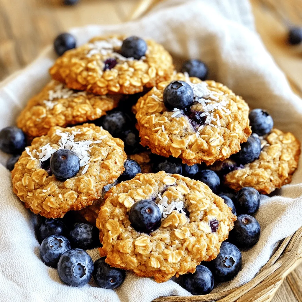 Um die perfekten Blaubeer Haferflocken Frühstückskekse zu machen, brauchen Sie: - 1 Tasse Haferflocken (zarte) - 1/2 Tasse Vollkornmehl - 1/2 Teelöffel Backpulver - 1/4 Teelöffel Natron - 1/2 Teelöffel Zimt - 1/4 Teelöffel Salz - 1/4 Tasse Kokosöl, geschmolzen oder ungesalzene Butter - 1/4 Tasse Honig oder Ahornsirup - 1/4 Tasse brauner Zucker, fest gepackt - 1 großes Ei - 1 Teelöffel Vanilleextrakt - 1 Tasse frische oder gefrorene Blaubeeren - 1/2 Tasse gehackte Nüsse (optional) - 1/4 Tasse geraspelte Kokosnuss (optional) Diese Zutaten geben den Keksen ihren tollen Geschmack und die gesunde Note. Zusätzlich zu den Hauptzutaten gibt es einige optionale Zutaten. Diese helfen, die Kekse zu verfeinern. Sie können zum Beispiel: - Gehackte Nüsse wie Walnüsse oder Pekannüsse hinzufügen. - Geraspelte Kokosnuss verwenden, um eine süße Note zu geben. - Den Honig durch Ahornsirup ersetzen, wenn Sie einen anderen Geschmack möchten. Diese Zutaten sind nicht nötig, aber sie machen die Kekse noch besser. Die Wahl der Blaubeeren ist wichtig. Frische Blaubeeren sind am besten. Achten Sie auf: - Feste und pralle Beeren ohne Druckstellen. - Eine tiefblaue Farbe. Dies zeigt, dass sie reif sind. - Ein leichtes Wachs, das die Beeren schützt. Wenn Sie gefrorene Blaubeeren verwenden, achten Sie darauf, sie vorher nicht antauen zu lassen. So bleiben die Kekse schön saftig. Beginne mit der Vorbereitung der trockenen Zutaten. Nimm eine mittelgroße Schüssel und füge die folgenden Zutaten hinzu: - 1 Tasse Haferflocken (zarte) - 1/2 Tasse Vollkornmehl - 1/2 Teelöffel Backpulver - 1/4 Teelöffel Natron - 1/2 Teelöffel Zimt - 1/4 Teelöffel Salz Vermische alles gut. Dies stellt sicher, dass die Zutaten gleichmäßig verteilt sind. Stelle diese Mischung dann beiseite, während du die feuchten Zutaten vorbereitest. In einer großen Schüssel verquirlst du die feuchten Zutaten. Du benötigst: - 1/4 Tasse geschmolzenes Kokosöl (oder ungesalzene Butter) - 1/4 Tasse Honig (oder Ahornsirup) - 1/4 Tasse braunen Zucker, fest gepackt - 1 großes Ei - 1 Teelöffel Vanilleextrakt Rühre diese Zutaten gut zusammen, bis du eine homogene Masse hast. Dies gibt deinen Keksen die nötige Süße und Feuchtigkeit. Jetzt ist es Zeit, die trockenen und feuchten Zutaten zu kombinieren. Füge die trockenen Zutaten nach und nach zur feuchten Mischung hinzu. Rühre vorsichtig, bis alles gerade so kombiniert ist. Jetzt kommen die frischen Blaubeeren hinzu. Du kannst auch optional Nüsse und geraspelte Kokosnuss hinzufügen. Füge alles vorsichtig unter den Teig, bis sie gleichmäßig verteilt sind. Um die Kekse zu formen, nimm einen Esslöffel. Portioniere den Teig auf ein Backblech, das du zuvor mit Backpapier ausgelegt hast. Lass etwa 5 cm Abstand zwischen den Keksen. Drücke jeden Keks leicht mit der Rückseite des Löffels platt. Backe die Kekse im vorgeheizten Ofen bei 175°C für 12-15 Minuten. Sie sind fertig, wenn die Ränder goldbraun sind. Lass sie nach dem Backen 5 Minuten auf dem Blech abkühlen, bevor du sie auf ein Kuchengitter legst. Um die perfekte Konsistenz zu erreichen, achte auf die Mischtechnik. Zuerst vermischst du die trockenen Zutaten gut. Dann füge die feuchten Zutaten langsam hinzu. Rühre nur so lange, bis alle Zutaten gerade so vermischt sind. Zu langes Rühren macht die Kekse zäh. Achte darauf, dass die Blaubeeren nicht zerdrückt werden, wenn du sie unterhebst. Die Lagerung der Kekse ist wichtig für ihren Geschmack. Lass die Kekse nach dem Backen auf einem Kuchengitter abkühlen. Danach kannst du sie in einem luftdichten Behälter aufbewahren. So bleiben sie weich und frisch. Wenn du die Kekse länger aufbewahren möchtest, lege ein Stück Brot in den Behälter. Das Brot hilft, die Feuchtigkeit zu halten. Wenn du auf Zucker verzichten möchtest, gibt es viele Alternativen. Honig und Ahornsirup sind gute Optionen. Sie verleihen den Keksen einen besonderen Geschmack. Du kannst auch Stevia oder Erythrit verwenden, wenn du Kalorien sparen willst. Experimentiere mit den Süßungsmitteln, um deinen perfekten Geschmack zu finden. {{image_4}} Um die Blaubeer Haferflocken Frühstückskekse glutenfrei zu machen, ersetze das Vollkornmehl mit glutenfreiem Mehl. Es gibt viele gute Mischungen. Diese sorgen für einen tollen Geschmack und eine gute Textur. Achte darauf, dass auch die Haferflocken glutenfrei sind. So kannst du sicher sein, dass jeder die Kekse genießen kann. Du kannst die Kekse nach deinem Geschmack anpassen. Hier sind einige Ideen: - Füge Schokoladenstückchen hinzu für eine süßere Note. - Nutze verschiedene Trockenfrüchte wie Cranberries oder Aprikosen für mehr Vielfalt. - Experimentiere mit verschiedenen Nüssen wie Mandeln oder Haselnüssen. - Ein Spritzer Zitrone oder Orange bringt Frische in die Kekse. Wenn du bestimmte Diäten einhältst, gibt es auch Anpassungen. - Für Veganer verwende Leinsamen oder Chiasamen als Ei-Ersatz. - Um den Zuckergehalt zu reduzieren, benutze weniger Honig oder Ahornsirup. - Du kannst auch eine zuckerfreie Süße verwenden, wenn du darauf achtest. Jede dieser Optionen gibt den Keksen einen neuen Twist und macht sie für mehr Menschen zugänglich. Ich empfehle, die Kekse in einem luftdichten Behälter zu lagern. So bleiben sie frisch und lecker. Wenn Sie sie richtig aufbewahren, bleiben sie für bis zu einer Woche genießbar. Stellen Sie sicher, dass der Behälter an einem kühlen, trockenen Ort steht. Wenn Sie mehr Kekse machen, können Sie einige einfrieren. Lassen Sie die Kekse nach dem Backen vollständig abkühlen. Legen Sie sie dann in einen Gefrierbeutel. Stellen Sie sicher, dass die Luft gut herausgedrückt wird, um Gefrierbrand zu vermeiden. So bleiben die Kekse bis zu drei Monate frisch. Die Frische der Kekse hängt von der Lagerung ab. Bei Raumtemperatur halten sie etwa eine Woche. Im Gefrierfach bleiben sie länger frisch. Wenn Sie die Kekse aufwärmen möchten, legen Sie sie für einige Minuten in den Ofen. So schmecken sie fast wie frisch gebacken. Die Kekse sind gut in einem Behälter. Ich empfehle, sie für bis zu 5 Tage aufzubewahren. Lagern Sie sie an einem kühlen, trockenen Ort. So bleiben sie frisch und lecker. Wenn Sie sie länger halten möchten, können Sie sie auch einfrieren. Ja, gefrorene Blaubeeren sind eine tolle Wahl! Sie können die gefrorenen Blaubeeren direkt in den Teig geben. Die Blaubeeren tauen beim Backen auf. Dadurch bleibt der Keks saftig und geschmackvoll. Achten Sie darauf, sie nicht zu lange zu rühren, um das Zerdrücken zu vermeiden. Falls Sie kein Kokosöl haben, verwenden Sie ungesalzene Butter. Es gibt auch andere Optionen wie Rapsöl oder Sonnenblumenöl. Diese Öle geben den Keksen eine ähnliche Textur. Der Geschmack wird leicht anders sein, aber sie bleiben köstlich. Wählen Sie das, was Ihnen am besten gefällt. Diese Anleitung zeigt, wie du leckere Blaubeer Haferflocken Frühstückskekse machst. Du hast die besten Zutaten ausgewählt, die Schritte zum Mischen und Portionieren befolgt und viele Tipps und Tricks genutzt. Sei kreativ mit Variationen und achte auf die Lagerung für den besten Geschmack. Du kannst die Kekse sogar einfrieren! Mit diesen einfachen Schritten gelingen dir köstliche Kekse, die frisch und lecker bleiben. Jetzt bist du bereit, deine eigenen Blaubeer-Kekse zu backen und zu genießen. Viel Spaß dabei!