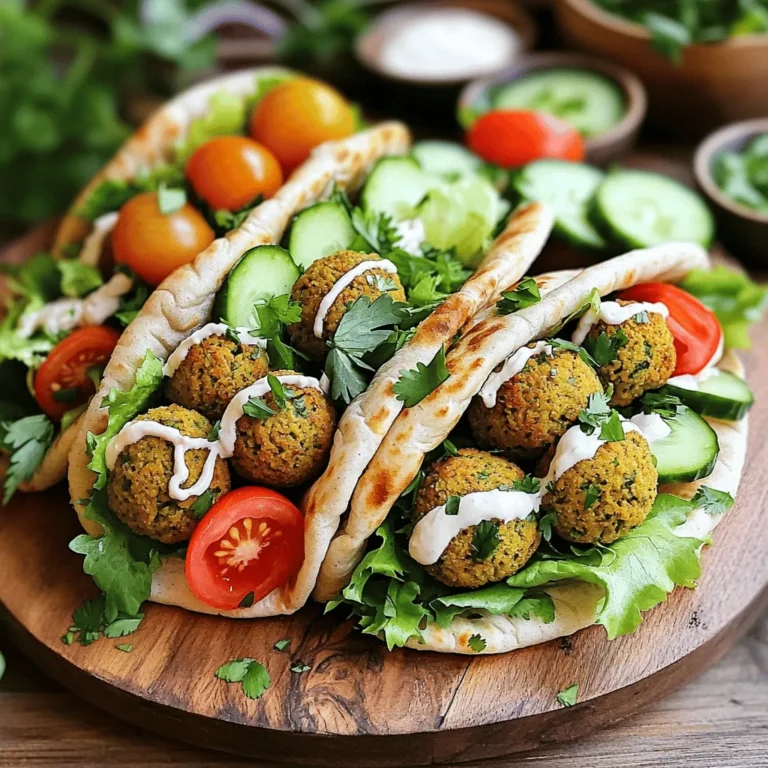 Für die perfekten Falafel brauche ich einige einfache, aber frische Zutaten. Hier sind sie: - 1 Tasse getrocknete Kichererbsen, über Nacht eingeweicht - 1 kleine Zwiebel, grob gehackt - 2 Knoblauchzehen, fein gehackt - 1/4 Tasse frische Petersilie, gehackt - 1/4 Tasse frischer Koriander, gehackt - 1 Teelöffel gemahlener Kreuzkümmel - 1 Teelöffel gemahlener Koriander - 1/2 Teelöffel Backpulver - Salz und Pfeffer nach Geschmack - 3 Esslöffel Olivenöl (zum Bestreichen) Die Kichererbsen sind die Basis. Sie geben den Falafel ihre Textur. Zwiebel und Knoblauch bringen viel Geschmack. Petersilie und Koriander sorgen für ein frisches Aroma. Die Gewürze sind wichtig. Sie machen die Falafel besonders lecker. Das Beste an Falafel ist, dass du sie nach Belieben füllen kannst. Hier sind ein paar Toppings, die ich empfehle: - Vollkornpitas - Geschnittene Tomaten - Gurken - Salat - Tahini-Sauce Diese Toppings machen jedes Bissen frisch und knackig. Du kannst auch andere Gemüse oder Saucen hinzufügen, je nach deinem Geschmack. Wenn ich einkaufe, achte ich auf frische und hochwertige Zutaten. Hier sind einige Tipps: - Wähle getrocknete Kichererbsen, nicht die aus der Dose. Sie sind geschmackvoller. - Achte darauf, dass die Kräuter frisch und grün sind. Das macht einen großen Unterschied im Geschmack. - Verwende gutes Olivenöl. Es sorgt für einen tollen Geschmack. - Kaufe Gewürze in kleinen Mengen. So bleiben sie frisch und aromatisch. Mit den richtigen Zutaten gelingen die Falafel ganz sicher. Es macht Spaß, sie zuzubereiten und zu genießen! Um die Kichererbsen richtig vorzubereiten, weiche sie über Nacht in Wasser ein. Achte darauf, dass du sie am nächsten Tag gut abtropfen lässt. Spüle sie dann gründlich unter fließendem Wasser. Dies entfernt die Stärke und verbessert den Geschmack. Gut vorbereitete Kichererbsen sind wichtig für die Konsistenz der Falafel. Jetzt kommt der spannende Teil. Gib die eingeweichten Kichererbsen in eine Küchenmaschine. Füge die grob gehackte Zwiebel, den fein gehackten Knoblauch, die Petersilie, den Koriander, die Gewürze und das Backpulver hinzu. Pulsieren die Mischung, bis sie grob vermischt ist. Sie sollte zusammenhalten, wenn du sie in eine Kugel formst. Achte darauf, die Mischung nicht zu pürieren. So bleibt die Falafel schön knusprig. Heize deine Luftfritteuse auf 190 °C vor. Während sie aufheizt, forme kleine Bällchen aus der Mischung. Bestreiche jedes Bällchen mit Olivenöl, so werden sie knusprig. Lege die Bällchen in den Korb der Luftfritteuse, ohne dass sie sich berühren. Gare sie für 12-15 Minuten. Schüttle den Korb nach der Hälfte der Zeit, damit sie gleichmäßig garen. Wenn sie goldbraun und knusprig sind, sind sie fertig. Um die Falafel knusprig zu machen, beginne mit frischen Zutaten. Verwende gut eingeweichte Kichererbsen. Diese sollten über Nacht in Wasser stehen. Das hilft, die richtige Textur zu erreichen. Die Mischung sollte grob bleiben, damit Luft eindringen kann. Achte darauf, die Falafel mit Olivenöl zu bestreichen. Dies sorgt für eine leckere, goldene Kruste. Stelle die Luftfritteuse auf 190 °C ein. Vorheizen ist wichtig, um die Falafel gleichmäßig zu garen. Lege die Bällchen in einer einzigen Schicht hinein. So wird die Luft gut zirkulieren. Schüttle den Korb während des Kochens. Dies hilft, eine gleichmäßige Bräunung zu erzielen. Achte darauf, die Falafel nicht zu überladen, damit sie knusprig bleiben. Für den besten Geschmack, nutze frische Kräuter. Petersilie und Koriander bringen Frische. Kreuzkümmel und Korianderpulver geben Tiefe. Experimentiere mit anderen Gewürzen wie Paprika oder Chili. Diese bringen zusätzlichen Pfiff. Du kannst auch Zitronensaft hinzufügen. Das gibt einen tollen, frischen Geschmack zu den Falafel. {{image_4}} Wenn Sie Kichererbsen nicht mögen, probieren Sie andere Hülsenfrüchte. Linsen sind eine tolle Wahl. Sie geben Falafel eine ähnliche Textur. Auch schwarze Bohnen können gut funktionieren. Diese Alternativen sorgen für einen neuen Geschmack. Die Beilagen machen viel aus. Sie können geschnittene Tomaten, Gurken oder Karotten nutzen. Frischer Salat bringt auch einen tollen Crunch. Tahini-Sauce ist sehr beliebt, aber auch Joghurt oder Hummus sind lecker. Experimentieren Sie mit verschiedenen Saucen. So bleibt Ihr Gericht spannend und frisch. Dieses Rezept ist von Natur aus vegetarisch und vegan. Achten Sie darauf, dass alle Zutaten pflanzlich sind. Für zusätzlichen Geschmack können Sie geräucherte Paprika oder Chili hinzufügen. Diese Gewürze machen das Gericht noch interessanter. So passen Sie die Falafel ganz nach Ihrem Geschmack an. Wenn Sie Falafel übrig haben, lagern Sie sie am besten in einem luftdichten Behälter. Stellen Sie sicher, dass die Falafel vollständig abgekühlt sind, bevor Sie sie einpacken. So bleiben sie frisch. Ich empfehle, die Falafel nicht in einem Stapel zu lagern, da sie dann matschig werden können. Legen Sie etwas Backpapier zwischen die Falafel. Das hilft, Feuchtigkeit zu absorbieren. Um die Falafel wieder aufzuwärmen, nutzen Sie die Luftfritteuse. Stellen Sie die Temperatur auf 180 °C (350 °F) ein und erhitzen Sie sie für 5-7 Minuten. So werden sie wieder knusprig. Sie können auch eine Pfanne verwenden. Einfach etwas Öl erhitzen und die Falafel von beiden Seiten braten. So bleiben sie lecker und frisch. Die Zutaten für Falafel sind meist lange haltbar. Getrocknete Kichererbsen halten sich gut in einem trockenen Ort. Einmal gekocht, bleiben die Falafel im Kühlschrank etwa 3-4 Tage frisch. Die Pitas sind ebenfalls lange haltbar, wenn sie richtig gelagert werden. Achten Sie darauf, sie in einem Beutel oder Behälter zu halten, um sie vor Luft zu schützen. Es dauert etwa 12 bis 15 Minuten, um Falafel in der Luftfritteuse zu kochen. Die Temperatur sollte auf 190 °C (375 °F) eingestellt sein. Ich empfehle, den Korb nach der Hälfte der Zeit zu schütteln. So werden alle Seiten schön knusprig. Frische Kichererbsen funktionieren nicht gut für Falafel. Sie sind zu feucht und lassen sich nicht gut pürieren. Immer getrocknete Kichererbsen verwenden, die über Nacht eingeweicht wurden. Das sorgt für die perfekte Textur und Geschmack. Die besten Beilagen sind frischer Salat, geschnittene Tomaten und Gurken. Diese Beilagen ergänzen die Falafel wunderbar. Auch eine leckere Tahini-Sauce passt gut dazu. Servieren Sie alles in Vollkornpitas für eine gesunde Mahlzeit. Falafel sind lecker und vielseitig. Wir haben die besten Zutaten, Zubereitungstipps und Variationen behandelt. Denke an die wichtigen Schritte für die perfekte Falafelmischung. Nutze frische Kräuter und gewöhne dich an unterschiedliche Beilagen. Lagere Reste richtig, damit sie frisch bleiben. Mit diesen Tipps machst du Falafel, die jeder mag. Probiere sie aus und genieße das Ergebnis!