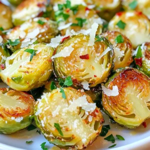 Für dieses Gericht benötigst du einige frische Zutaten: - 450 g Rosenkohl, geputzt und halbiert - 60 ml Olivenöl - 4 Knoblauchzehen, fein gehackt - 50 g geriebenen Parmesan-Käse - Salz und Pfeffer nach Geschmack Diese Zutaten bilden die Basis für den köstlichen Geschmack. Der Rosenkohl bringt eine nussige Note, während der Knoblauch ein tolles Aroma hinzufügt. Parmesan gibt eine salzige, cremige Tiefe. Wähle frischen Rosenkohl, der fest und grün ist. Die Blätter sollten knackig sein. Das Olivenöl sollte kalt gepresst sein, um den besten Geschmack zu liefern. Achte darauf, dass der Knoblauch fest ist und keine grünen Keime hat. Frischer Parmesan ist der Schlüssel für ein reichhaltiges Aroma. Du kannst ihn selbst reiben für den besten Geschmack. Hier sind einige optionale Zutaten, die du hinzufügen kannst: - 1 Teelöffel rote Pfefferflocken für etwas Schärfe - Frische Petersilie, gehackt, für die Garnitur Die roten Pfefferflocken bringen einen kleinen Kick. Die Petersilie gibt eine frische Note und sieht schön aus auf dem Teller. Experimentiere gerne mit diesen Zutaten, um deinen eigenen Twist hinzuzufügen! {{ingredient_image_2}} Heize deinen Ofen auf 200°C vor. Das ist wichtig für gleichmäßiges Rösten. Nimm ein Backblech und lege es mit Backpapier aus. So bleibt der Rosenkohl nicht kleben und die Reinigung wird einfacher. Nimm 450 g Rosenkohl und putze ihn gut. Halbiere jeden Kopf. In einer großen Schüssel mische die halbierten Rosenkohl mit 60 ml Olivenöl. Füge 4 fein gehackte Knoblauchzehen, 1 Teelöffel rote Pfefferflocken, Salz und Pfeffer hinzu. Rühre gut um, damit alles gleichmäßig bedeckt ist. Verteile den Rosenkohl gleichmäßig auf dem Backblech. Achte darauf, dass sie in einer einzigen Schicht liegen. So garen sie schön gleichmäßig. Röste die Mischung im Ofen für 20-25 Minuten. Nach 10-12 Minuten rühre die Rosenkohlhälften um. Sie sollten zart und goldbraun sein. Nimm das Backblech nach der Röstzeit heraus. Streue 50 g geriebenen Parmesan über die heißen Rosenkohlhälften. Schiebe das Blech für weitere 3-5 Minuten in den Ofen. Der Käse sollte geschmolzen und leicht knusprig sein. Lass den Rosenkohl nach dem Rösten kurz abkühlen. Garniere ihn mit frischer, gehackter Petersilie. Wählen Sie frische Rosenkohl-Köpfe. Achten Sie auf eine kräftige grüne Farbe. Prüfen Sie, ob die Köpfe fest und dicht sind. Vermeiden Sie gelbe oder welkende Blätter. Kleine bis mittelgroße Köpfe sind oft zarter und schmackhafter. Verwenden Sie frischen Knoblauch für den besten Geschmack. Hacken Sie die Zehen fein, um das Aroma freizusetzen. Braten Sie den Knoblauch nicht zu lange, da er schnell anbrennen kann. Ein leichtes Rösten gibt dem Gericht eine tolle Note. Möchten Sie es schärfer? Fügen Sie mehr rote Pfefferflocken hinzu. Alternativ können Sie auch frischen Chili verwenden. Für einen milderen Geschmack lassen Sie die scharfen Zutaten weg. Experimentieren Sie mit Kräutern wie Thymian oder Rosmarin für neue Aromen. Pro Tipps Rosenkohl vorbereiten: Stellen Sie sicher, dass der Rosenkohl frisch ist und schneiden Sie die Enden ab, um eine gleichmäßige Garung zu gewährleisten. Knoblauch nicht verbrennen: Fügen Sie den Knoblauch erst in den letzten Minuten des Röstens hinzu, um zu vermeiden, dass er bitter wird. Parmesan variieren: Experimentieren Sie mit verschiedenen Käsesorten wie Pecorino oder Gruyère für einen einzigartigen Geschmack. Würze anpassen: Passen Sie die Menge der roten Pfefferflocken nach Ihrem persönlichen Geschmack an – mehr für einen scharfen Kick! {{image_4}} Wenn Sie nach gesunden Alternativen für Parmesan suchen, probieren Sie Hefeflocken. Diese sind reich an B-Vitaminen und geben einen nussigen Geschmack. Eine andere Option ist Cashewkäse. Er wird aus Cashewkernen hergestellt und ist cremig und lecker. Diese Alternativen sind perfekt für vegane oder laktosefreie Diäten. Olivenöl ist großartig, aber Sie können auch andere Öle verwenden. Avocadoöl hat einen hohen Rauchpunkt und einen milden Geschmack. Es eignet sich gut zum Rösten. Kokosöl gibt einen süßlichen Geschmack und ist ebenfalls eine gute Wahl. Verwenden Sie einfach das Öl, das Ihnen am besten gefällt. Die Gewürze machen einen großen Unterschied. Fügen Sie zum Beispiel Zitronensaft hinzu, um Frische zu bringen. Raucharoma von geräuchertem Paprika gibt Tiefe. Wenn Sie es schärfer mögen, probieren Sie mehr rote Pfefferflocken. Experimentieren Sie mit frischen Kräutern wie Thymian oder Oregano, um neue Geschmäcker zu entdecken. Jede Kombination kann das Gericht auf eine neue Art und Weise verbessern. Übrig gebliebener Knoblauch Parmesan Rosenkohl lässt sich einfach aufbewahren. Legen Sie die Reste in einen luftdichten Behälter. So bleiben sie frisch. Stellen Sie sicher, dass der Behälter gut verschlossen ist. Diese Methode hält den Rosenkohl köstlich und schmackhaft. Wenn Sie den Rosenkohl aufwärmen, nutzen Sie den Ofen. Heizen Sie ihn auf 180°C vor. Legen Sie den Rosenkohl auf ein Backblech. Erwärmen Sie ihn für etwa 10-15 Minuten. So bleibt der Käse schön knusprig. Sie können auch eine Pfanne verwenden. Braten Sie den Rosenkohl bei mittlerer Hitze für 5-7 Minuten. So wird er wieder schön heiß und lecker. Im Kühlschrank hält der Rosenkohl bis zu 3 Tage. Achten Sie darauf, ihn gut zu verpacken. Nach dieser Zeit wird er weniger frisch. Wenn Sie ihn länger aufbewahren möchten, frieren Sie die Reste ein. So bleibt der Geschmack bis zu 3 Monate erhalten. Denken Sie daran, ihn gut zu verpacken, um Gefrierbrand zu vermeiden. Die Reste sind in einem luftdichten Behälter bis zu drei Tage haltbar. Achte darauf, sie im Kühlschrank zu lagern. Wenn du die Reste länger aufbewahren möchtest, friere sie ein. Gefrorener Rosenkohl bleibt bis zu drei Monate frisch. Ja, du kannst gefrorenen Rosenkohl verwenden. Achte darauf, ihn vorher nicht zu tauen. Röste ihn direkt aus dem Gefrierfach. Dies kann die Textur gut bewahren. Die Garzeit kann etwas länger sein, also überprüfe die Konsistenz während des Röstens. Knoblauch Parmesan Rosenkohl passt gut zu vielen Beilagen. Hier sind einige Ideen: - Gegrilltes Hähnchen - Gebratenes Lamm - Quinoa-Salat - Kartoffelbrei - Pasta mit leichter Sauce Diese Kombinationen bringen Abwechslung auf den Tisch und runden das Essen ab. Dieser Artikel zeigt, wie man Knoblauch Parmesan Rosenkohl zubereitet. Wir haben die besten Zutaten besprochen und auch, wie man sie auswählt. Die Schritt-für-Schritt-Anleitung hilft dir bei der Zubereitung. Tipps und Tricks geben dir das nötige Know-how. Außerdem haben wir gesunde Variationen und Lagerhinweise gegeben. Rosenkohl kann lecker und gesund sein. Experimentiere mit verschiedenen Zutaten, um deinen perfekten Geschmack zu finden. Viel Spaß beim Kochen!