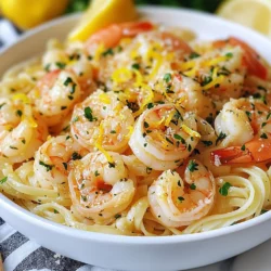 - 450 g große Garnelen, geschält und entdarmt - 225 g Linguine oder Spaghetti - 4 Knoblauchzehen, fein gehackt Die Garnelen sind das Herzstück dieses Gerichts. Ich empfehle große, frische Garnelen. Sie bringen viel Geschmack. Die Pasta, ob Linguine oder Spaghetti, sorgt für die perfekte Basis. Der Knoblauch fügt eine würzige Note hinzu. Er macht die Sauce lebendig und aromatisch. - 60 g ungesalzene Butter - 45 ml Olivenöl - 1 Zitrone, Saft und Schale Butter und Olivenöl verbinden sich zu einer reichhaltigen Sauce. Die Butter gibt einen cremigen Geschmack. Das Olivenöl bringt eine frische Note mit. Der Saft und die Schale der Zitrone fügen eine spritzige Frische hinzu. Sie balancieren die Fette gut aus und machen das Gericht leicht. - Geriebener Parmesan (optional, zum Servieren) - 60 ml frische Petersilie, gehackt Parmesan ist eine tolle Ergänzung, wenn du es cremiger magst. Er bringt einen salzigen, umami Geschmack. Petersilie ist eine frische Note. Sie sieht nicht nur gut aus, sondern schmeckt auch gut. Du kannst die Beilagen nach deinem Geschmack wählen. {{ingredient_image_2}} Zuerst brauchst du einen großen Topf. Fülle ihn mit Wasser und füge Salz hinzu. Bringe das Wasser zum Kochen. Gib die Linguine oder Spaghetti hinein. Koche sie, bis sie al dente sind. Das dauert etwa acht bis zehn Minuten. Bevor du die Nudeln abgießt, hebe 120 ml des Nudelwassers auf. Das Wasser hilft später, die Sauce zu binden. Gieße die Nudeln ab und stelle sie beiseite. Nehme eine große Pfanne und stelle sie auf mittlere Hitze. Gib das Olivenöl und 30 g Butter hinein. Warte, bis die Butter schmilzt. Dann füge den gehackten Knoblauch und die roten Pfefferflocken hinzu. Brate alles für etwa eine Minute an. Der Knoblauch sollte duften, aber nicht braun werden. So bleibt der Geschmack frisch. Jetzt kommen die Garnelen in die Pfanne. Lege sie vorsichtig hinein. Würze sie mit Salz und Pfeffer. Koche die Garnelen für etwa 2-3 Minuten pro Seite. Sie sollten rosa und undurchsichtig sein. Das zeigt, dass sie fertig sind. Achte darauf, sie nicht zu lange zu garen, sonst werden sie zäh. Reduziere die Hitze auf niedrig. Presse den Zitronensaft über die Garnelen. Füge die Zitronenschale und das aufbewahrte Nudelwasser hinzu. Rühre alles gut um, damit sich die Aromen verbinden. Jetzt kannst du die gekochten Nudeln und die restlichen 30 g Butter hinzufügen. Mische alles gut, bis die Butter schmilzt und die Nudeln schön glänzen. Zuletzt füge die gehackte Petersilie hinzu. Rühre sie vorsichtig unter die Nudeln und Garnelen. Schmecke das Gericht ab. Füge nach Bedarf mehr Salz, Pfeffer oder Zitronensaft hinzu. Jetzt ist dein Knoblauchbutter Garnelen Scampi bereit zum Servieren. Um perfekte Garnelen zu bekommen, achte auf die Garzeit. Gar die Garnelen 2-3 Minuten auf jeder Seite. Sie sollten rosa und undurchsichtig sein. Achte darauf, die Hitze nicht zu hoch zu stellen. Zu hohe Hitze kann sie zäh machen. Entscheide, ob du frische oder gefrorene Garnelen nutzen möchtest. Frische Garnelen schmecken oft besser. Sie sind jedoch nicht immer verfügbar. Gefrorene Garnelen sind eine gute Alternative. Tau sie vorher im Kühlschrank auf. Wähle die richtige Pasta. Linguine oder Spaghetti passen gut zu Garnelen Scampi. Sie nehmen die Sauce gut auf. Koche die Nudeln al dente. Das bedeutet, sie sind noch leicht bissfest. Bewahre das Nudelwasser auf. Es hat Stärke und hilft, die Sauce zu binden. Füge es am Ende hinzu, um alles zu vermengen. Um den Geschmack zu verstärken, kannst du zusätzliche Gewürze verwenden. Ein bisschen Zitronenschale bringt Frische. Du kannst auch ein wenig Paprika oder Knoblauchpulver probieren. Wenn du keine Petersilie hast, probiere Basilikum oder Schnittlauch. Diese Kräuter geben ebenfalls einen leckeren Geschmack. Experimentiere mit verschiedenen Kräutern, um deinen Favoriten zu finden. Pro Tipps Garnelen Vorbereiten: Achten Sie darauf, die Garnelen gut zu entdarmen, um einen angenehmen Geschmack zu gewährleisten. Knoblauch Nicht Überkochen: Braten Sie den Knoblauch nur kurz an, damit er nicht bitter wird und seine Aromen behält. Pasta Wasser Aufbewahren: Das Nudelwasser enthält Stärke und kann helfen, die Sauce zu binden und cremiger zu machen. Frische Kräuter Hinzufügen: Fügen Sie die Petersilie erst am Ende hinzu, damit ihr frischer Geschmack erhalten bleibt. {{image_4}} Wenn du eine vegetarische Option möchtest, ersetze die Garnelen durch frisches Gemüse. Zucchini, Paprika und Brokkoli passen gut. Brate das Gemüse in der Pfanne, bis es weich ist. Das gibt deinem Gericht eine tolle Farbe und einen tollen Geschmack. Du kannst auch Erbsen oder Pilze hinzufügen, um mehr Vielfalt zu bieten. Für eine mediterrane Note füge Oliven oder Kirschtomaten hinzu. Diese Zutaten bringen Frische und einen herzhaften Geschmack. Schneide die Kirschtomaten halb und gib sie zusammen mit den Garnelen in die Pfanne. Du kannst auch schwarze Oliven verwenden. Sie geben dem Gericht einen salzigen, köstlichen Kick. Wenn du es gerne scharf magst, füge mehr rote Pfefferflocken oder frischen Chili hinzu. Das bringt viel Hitze in dein Gericht. Du kannst auch eine Prise Cayennepfeffer verwenden, um den Geschmack zu intensivieren. Achte darauf, es langsam zu steigern, damit es nicht zu scharf wird. So kannst du die Schärfe perfekt nach deinem Geschmack anpassen. Bewahre die Garnelen Scampi im Kühlschrank auf. Nutze einen luftdichten Behälter. So bleibt das Gericht frisch. Es sollte innerhalb von zwei Tagen gegessen werden. Achte darauf, dass die Temperatur unter 4 Grad Celsius liegt. So vermeidest du Bakterienwachstum. Wenn du Garnelen Scampi einfrieren willst, lasse das Gericht zuerst abkühlen. Fülle es dann in einen gefriergeeigneten Behälter. Achte darauf, etwas Platz zu lassen, da die Flüssigkeit beim Einfrieren expandiert. Du kannst es bis zu drei Monate einfrieren. Zum Wiederaufwärmen, lasse es im Kühlschrank auftauen. Erhitze es dann in einer Pfanne bei niedriger Temperatur, bis es warm ist. Die Garnelen Scampi sind im Kühlschrank zwei Tage haltbar. Wenn du sie einfrierst, bleibt die Qualität bis zu drei Monate erhalten. Achte immer auf den Geruch und das Aussehen der Garnelen. Wenn sie unangenehm riechen oder sich verfärben, wirf sie weg. Sicherheit geht vor! Um die besten Garnelen Scampi zu machen, konzentriere dich auf die frischen Zutaten. Verwende große, frische Garnelen. Achte darauf, dass sie rosa sind. Wenn du gefrorene Garnelen benutzt, tau sie gut auf. Die Garzeit ist wichtig. Koche die Garnelen nur 2-3 Minuten pro Seite. Sie sollten nicht übergart werden. Hier sind einige Tipps: - Nutze viel Knoblauch für den vollen Geschmack. - Achte darauf, die Butter nicht verbrennen zu lassen. - Ein Spritzer Zitrone verstärkt den Geschmack. - Verwende frische Petersilie für die Garnitur. Ja, du kannst Garnelen Scampi im Voraus zubereiten. Koche die Pasta und Garnelen wie gewohnt. Lass sie dann abkühlen und lagere sie in einem luftdichten Behälter. Du kannst die Scampi bis zu zwei Tage im Kühlschrank aufbewahren. Zum Aufwärmen: - Erhitze die Scampi in einer Pfanne bei mittlerer Hitze. - Füge einen kleinen Schuss Wasser oder Brühe hinzu, um sie saftig zu halten. - Rühre die Mischung gut um, bis sie warm ist. Es gibt viele tolle Beilagen für Garnelen Scampi. Hier sind einige Ideen: - Knoblauchbrot: Es passt perfekt zu den Scampi. - Ein frischer grüner Salat: Das bringt Frische und Crunch. - Gedünstetes Gemüse: Brokkoli oder Spargel sind gute Optionen. - Reis: Ein einfacher, schöner Begleiter. Diese Beilagen ergänzen die Aromen der Garnelen und machen das Essen komplett. Zusammenfassend bieten die Zutaten, die Anleitung und die Tipps alles, was man für Garnelen Scampi braucht. Du lernst, wie man perfekte Garnelen zubereitet und wie man die Pasta optimal kocht. Variationen und Lagerinformationen geben dir noch mehr Flexibilität. Denke daran, dass frische Zutaten und die richtige Technik den Geschmack verbessern. Experimentiere mit verschiedenen Beilagen, um dein Gericht zu verfeinern. Probiere es aus und genieße dein selbstgemachtes Gericht!