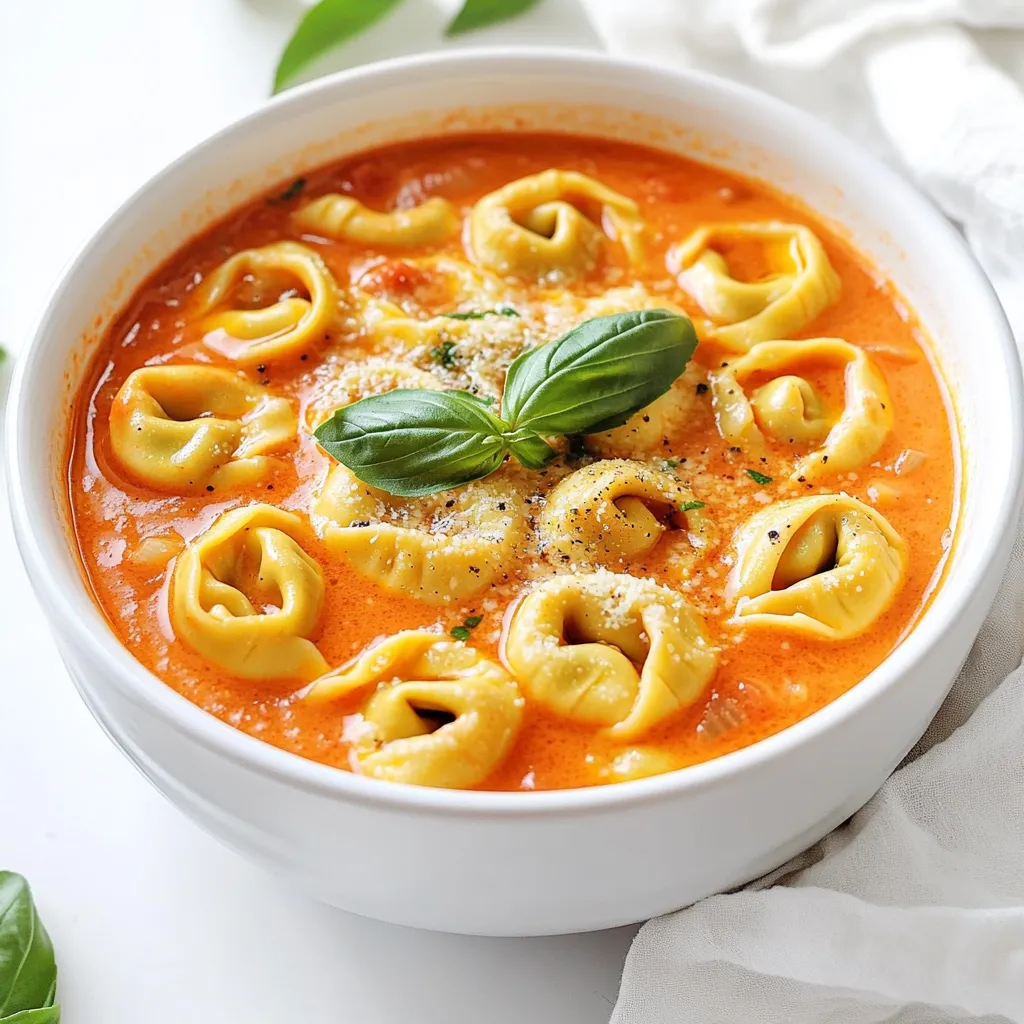 Langsame Cooker Cremige Tomaten Tortellini Rezept