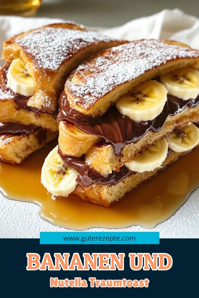 Eintauchen in den Genuss von Bananen-Nutella gefülltem French Toast! Dieses einfache Rezept kombiniert die Süße von reifen Bananen und cremigem Nutella zwischen zwei Scheiben knusprigem Brot. Perfekt für ein besonderes Frühstück oder ein süßes Dessert! Klicken Sie hier, um die Schritt-für-Schritt-Anleitung zu entdecken und Ihre Familie zu begeistern! #FrenchToast #Nutella #Frühstück #Bananenrezepte