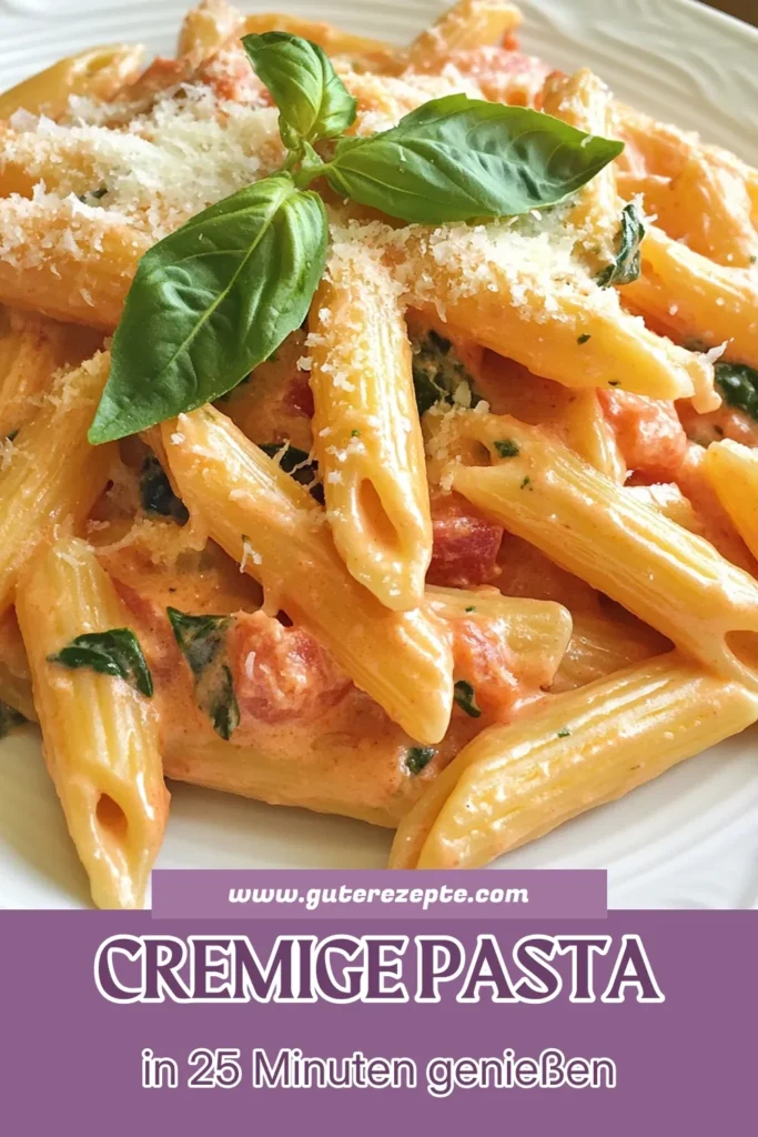 Entdecke das Rezept für cremige Tomaten-Spinat-Penne, ein köstliches italienisches Pasta Gericht, das schnell und einfach zubereitet ist! Dieses Penne Pasta Rezept vereint frischen Spinat und aromatische Tomaten in einer sahnigen Sauce. Perfekt als schnelle Vorspeise oder Hauptgericht. Lass dich von diesem Gericht inspirieren und koche es heute! #CremigeTomatenSpinatPenne #PennePastaRezept #EinfachePastaMitSpinat #SchnelleVorspeise