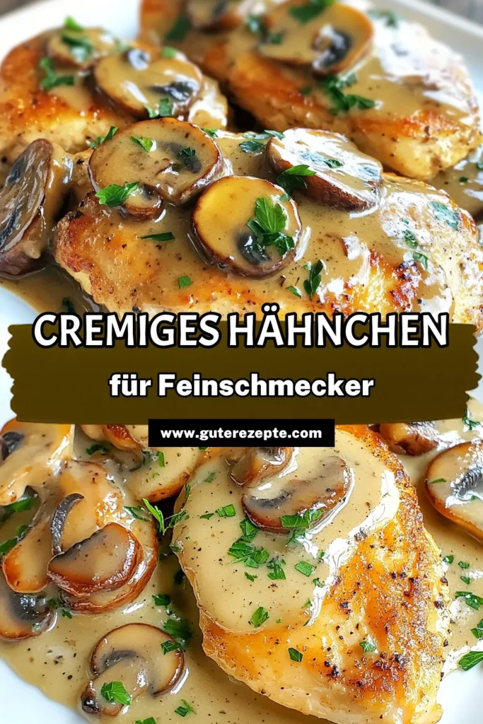 Entdecken Sie dieses cremige Parmesan-Hühnchen, das mit köstlichen Hähnchen mit Pilzen verfeinert wird. Perfekt für ein schnelles Abendessen, sind diese einfachen Hähnchenrezepte ideal für jeden Tag. Genießen Sie unser italienisches Hähnchengericht mit saftiger Hähnchenbrust und einer unwiderstehlichen cremigen Sauce. Probieren Sie unser leckeres Hähnchenbrust Rezept und bringen Sie italienisches Flair in Ihre Küche. Speichern Sie es jetzt! #Hähnchenrezept #CremigesEssen #ItalienischeKüche #EinfacheRezepte