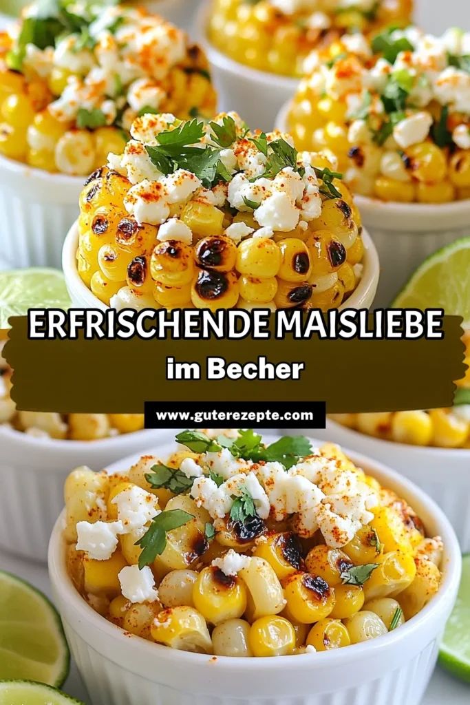 Entdecken Sie dieses köstliche Rezept für Grillgemüse mit gegrillten Maisschalen und erleben Sie die erfrischenden Aromen von Chili-Limetten-Mais. Diese Zesty Chili Lime Grilled Corn Cups sind ideal für sommerliche Grillabende. Verfeinern Sie Ihre Grillgerichte mit Feta-Mais-Salat und genießen Sie die perfekte Mischung aus würzigen und frischen Zutaten. Jetzt ausprobieren und teilen! #Grillrezepte #Vegetarisch #Sommeressen #Grillliebe
