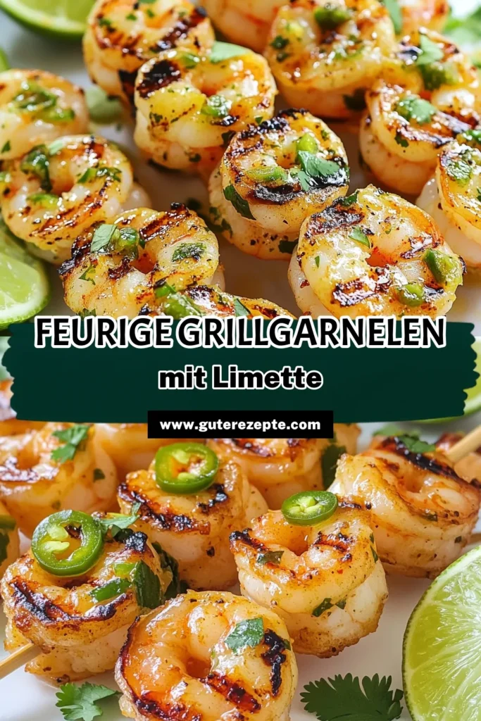 Entdecken Sie das köstliche Rezept für Jalapeño Grillgarnelen! Perfekt für Ihr nächstes mexikanisches Grillen, sind diese scharfen Garnelen Spieße mit Limette und frischen Jalapeños eine wahre Geschmacksexplosion. Einfach zuzubereiten und ideal für Grillrezepte mit Garnelen. Marinieren, grillen und genießen! Speichern Sie dieses Limetten Garnelen Rezept für Ihr Sommer-BBQ! #JalapeñoGrillgarnelen #Grillrezepte #scharfeGarnelenSpieße #MexikanischGrillen
