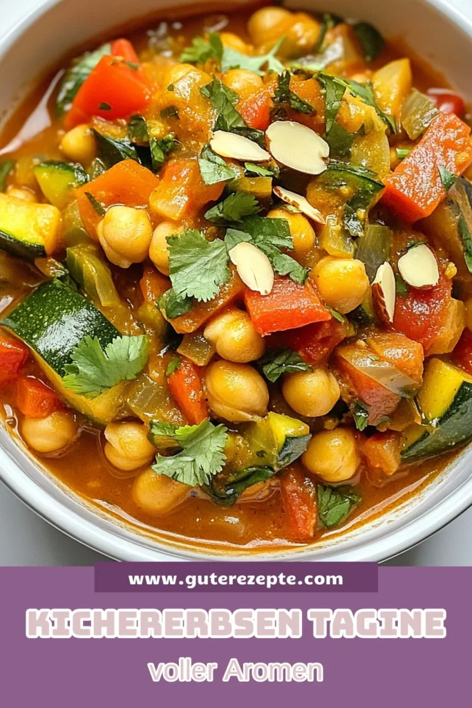 Entdecken Sie das köstliche Rezept für marokkanische Kichererbsen-Tagine! Diese vegetarische Tagine wird mit Ras el Hanout zubereitet und ist perfekt für Liebhaber gesunder marokkanischer Küche. Holen Sie sich dieses leckere Kichererbsen Rezept, das einfach zuzubereiten ist und Ihre Gäste begeistern wird. Probieren Sie es heute aus und verwandeln Sie Ihr Abendessen! #MarokkanischeKüchen #KichererbsenRezept #VegetarischeTagine #RasElHanoutRezept