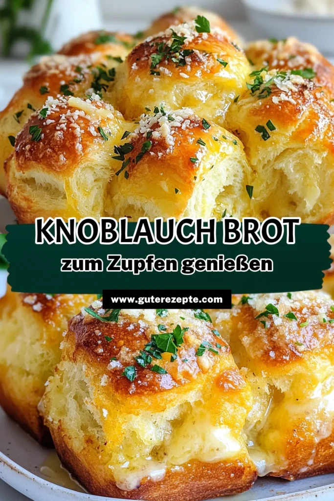 Entdecken Sie unser köstliches Knoblauch Parmesan Zupfbrot, das perfekt für jede Gelegenheit ist! Dieses einfaches Zupfbrot Rezept vereint den feinen Geschmack von italienischem Zupfbrot mit dem aromatischen Duft von Knoblauch und Parmesan. Ideal für Feiern oder als Snack, wird es Ihre Gäste begeistern. Probieren Sie unser selbstgemachtes Brotrezept aus und genießen Sie frisch gebacken! Speichern Sie dieses Rezept für später! #Zupfbrot #Knoblauchliebe #Parmesan #ItalienischeKüche