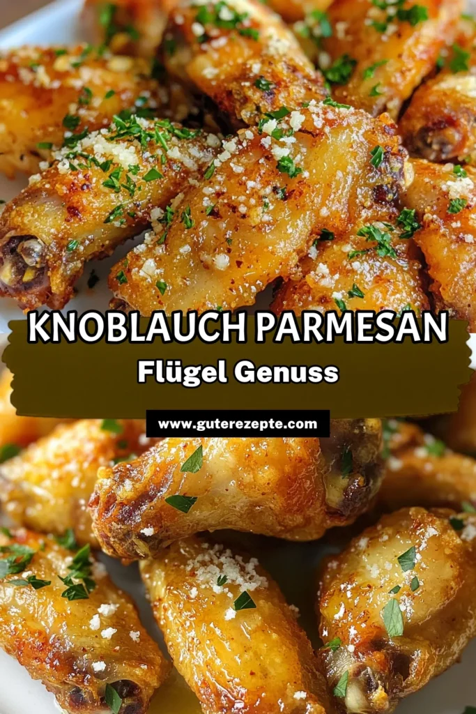 Entdecke das perfekte Rezept für knusprige Knoblauch Parmesan Hähnchenflügel! Diese einfachen Hähnchenflügel sind mit einer köstlichen Knoblauchmarinade überzogen und werden im Ofen goldbraun. Ideal für Partys oder Snacks! Probiere es aus und bereite deine eigenen Parmesan Käse Hähnchenflügel zu. Klicke jetzt für das vollständige Rezept und teile deine Kreationen! #Hähnchenflügel #Rezeptideen #Essen #Kochen