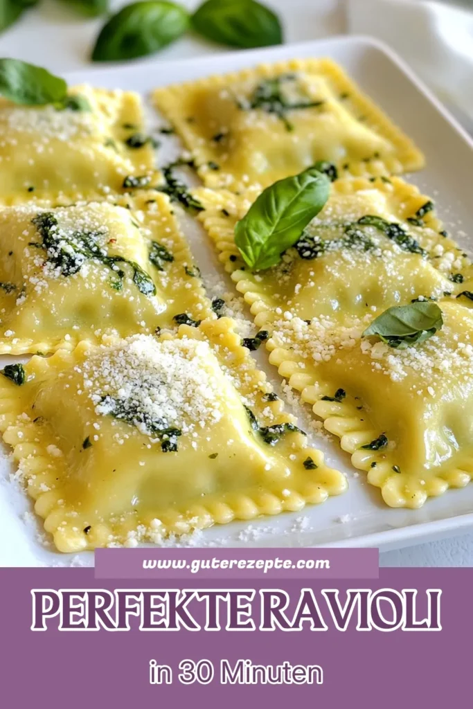 Entdecke das Rezept für köstliche Spinat-Ricotta-Ravioli, die deine Pasta-Liebe neu entfachen! Dieses cremige Ravioli Rezept mit selbstgemachten Ravioli ist perfekt für jeden Anlass. Mit frischem Spinat, Ricotta und einer verführerischen Ravioli mit Sahnesauce wirst du deine Gäste begeistern. Probiere es jetzt aus und teile deine Kreation! #spinatricottaravioli #cremigeraviolirezept #selbstgemachteravioli #italienischepastarezepte