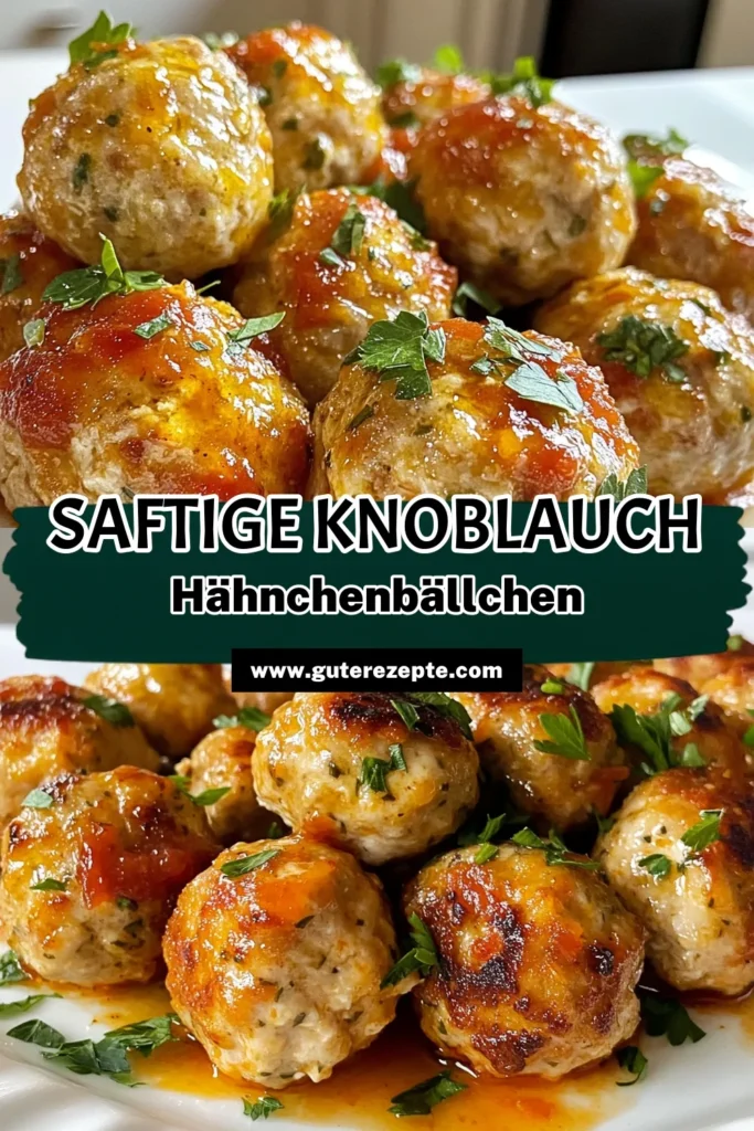 Lerne, wie du köstliche Knoblauch-Kräuter-Hähnchenbällchen zubereitest! Dieses einfaches Hähnchenrezept kombiniert frische Kräuter und saftiges Hähnchenfleisch. Perfekt als gesunde Hähnchenbällchen zu deiner Marinara-Soße. Ideal für ein schnelles Abendessen oder einen Snack! Probiere es aus und teile es mit deinen Freunden! #KnoblauchKräuterHähnchenbällchen #HähnchenbällchenRezept #gesundesEssen #einfachesHähnchenrezept