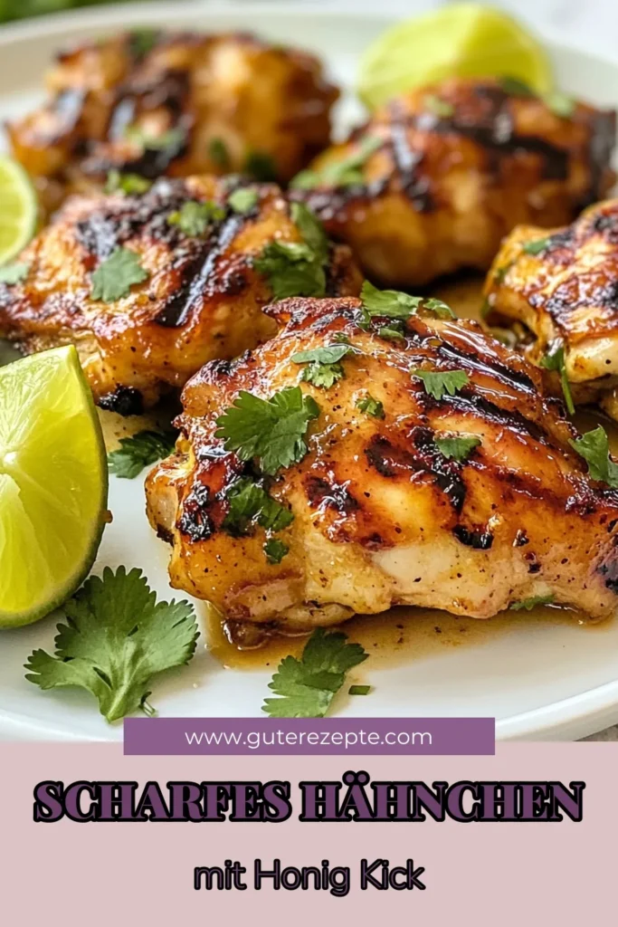 Entdecke das perfekte Sriracha-Hähnchen Rezept mit diesem köstlichen Honig-Limetten-Hähnchen! Schnell und einfach zuzubereiten, ist dieses gegrillte Hähnchen Rezept ideal für Grillabende oder ein schnelles Abendessen. Die würzige Sriracha Marinade Hähnchen sorgt für den extra Kick. Probiere es aus und bereite dich auf Komplimente vor! Speichere das Rezept für deine nächste Grillparty. #SrirachaHähnchen #Grillrezepte #HähnchenLiebhaber #EinfacheRezepte
