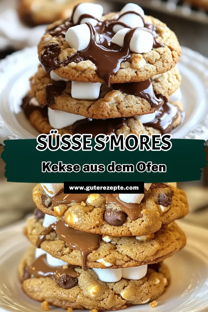Schokoladen S’mores Kekse sind der perfekte Genuss für naschhafte Momente! Mit diesem S’mores Kekse Rezept zauberst du einfache Kekse mit Schokolade, die mit Mini-Marshmallows und knusprigen Graham-Crackern gefüllt sind. Ideal als Snack oder Dessert! Lass dich von diesem unkomplizierten Rezept inspirieren und kreiere deinen eigenen S’mores-Keks-Traum. Jetzt ausprobieren und leckere Kekse genießen! #SchokoladenKekse #SMores #KekseRezept #BackenMitKindern