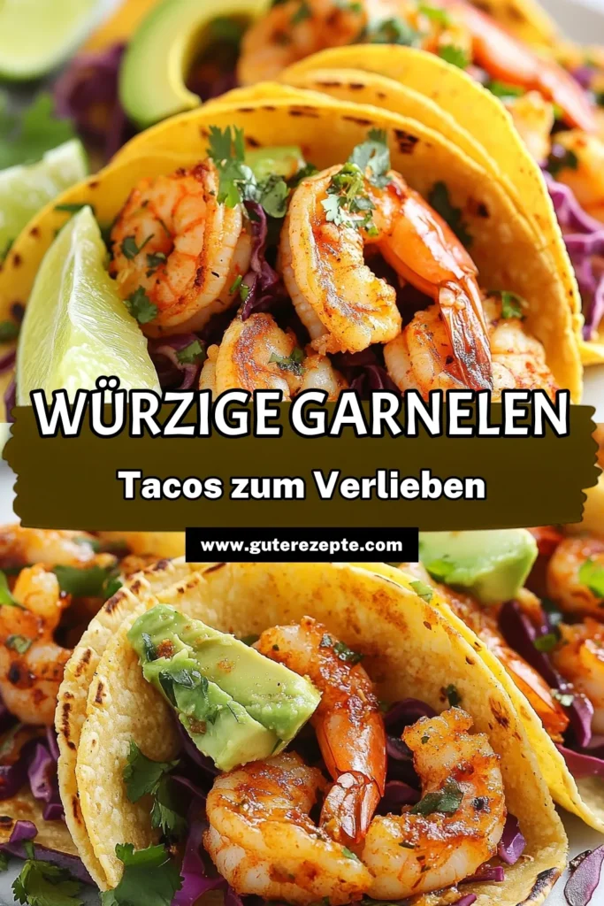 Entdecke das köstliche Rezept für würzige Knoblauch Garnelen Tacos! Diese einfachen Garnelen Tacos vereinen die Aromen der mexikanischen Küche und bieten die perfekte Garnelen Taco Füllung. Mit frischen Zutaten und einem Hauch von Schärfe sind sie ideal für ein schnelles und schmackhaftes Abendessen. Probiere sie jetzt aus und bringe ein Stück Mexiko auf deinen Tisch! #KnoblauchGarnelenTacos #würzigeTacosRezept #einfacheGarnelenTacos #mexikanischeKüchenGarnelen