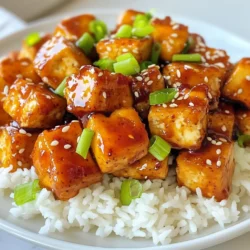 Für dieses Gericht benötigst du einige einfache Zutaten. Hier ist die Liste: - 400 g fester Tofu, gut abgetropft und gepresst - 3 Esslöffel Süß-Chili-Sauce - 2 Esslöffel Sojasauce - 1 Esslöffel Sesamöl - 1 Esslöffel Reisessig - 1 Esslöffel frisch geriebener Ingwer - 2 Knoblauchzehen, fein gehackt Die Wahl von festem Tofu ist wichtig. Er hält die Textur gut und wird knusprig, wenn du ihn brätst. Der Ingwer und der Knoblauch bringen viel Geschmack in das Gericht. Die Saucen und Gewürze sind die Geheimnisse für den tollen Geschmack. Hier sind sie: - 1 Esslöffel Speisestärke (für die knusprige Textur) Die Speisestärke hilft, die Oberfläche des Tofus knusprig zu machen. Die Süß-Chili-Sauce bringt die süße und scharfe Note, die du liebst. Um das Gericht schön zu präsentieren, empfehle ich: - 2 Frühlingszwiebeln, gehackt (zum Garnieren) - Sesamsamen (zum Garnieren) - Gekochter Jasminreis (zum Servieren) Das Gericht sieht frisch und einladend aus, wenn du die Frühlingszwiebeln und Sesamsamen hinzufügst. Der Jasminreis ist die perfekte Beilage. Er ergänzt den Tofu gut und macht das Essen rundum lecker. {{ingredient_image_2}} Zuerst schneide ich den Tofu in 2,5 cm große Würfel. Es ist wichtig, den Tofu gut abzutropfen. Danach tupfe ich die Stücke mit einem Papiertuch trocken. In einer großen Schüssel mische ich die Süß-Chili-Sauce, Sojasauce, Sesamöl, Reisessig, geriebenen Ingwer und gehackten Knoblauch. Ich rühre alles gut um, bis eine glatte Marinade entsteht. Dann gebe ich die Tofuwürfel in die Marinade und wende sie vorsichtig. So sind alle Seiten gut bedeckt. Ich lasse den Tofu mindestens 15 Minuten marinieren, damit die Aromen einziehen können. Nach der Marinierzeit streue ich die Speisestärke über den Tofu. Ich wende die Würfel erneut, damit sie gleichmäßig bedeckt sind. Das hilft, eine knusprige Textur zu bekommen. Dann erhitze ich eine beschichtete Pfanne bei mittlerer bis hoher Hitze. Wenn die Pfanne heiß ist, gebe ich die marinierten Tofuwürfel in einer einzigen Schicht hinein. Ich brate sie etwa 4-5 Minuten auf jeder Seite, bis sie goldbraun sind. In der letzten Minute träufle ich die restliche Marinade in die Pfanne. So glasieren die Tofuwürfel und die Sauce dickt leicht an. Nachdem der Tofu fertig ist, nehme ich die Pfanne vom Herd. Ich übertrage den glasierten Tofu auf eine Servierplatte. Für die Präsentation serviere ich den Tofu auf einem Bett aus Jasminreis. Ich garniere das Gericht mit gehackten Frühlingszwiebeln und einer Prise Sesamsamen. Das sieht nicht nur gut aus, sondern gibt auch extra Crunch. Ich genieße das Gericht warm und freue mich über die Kombination der Aromen. Um den Tofu knusprig zu machen, ist die Vorbereitung wichtig. Beginnen Sie mit festem Tofu. Tofu muss gut abgetropft und gepresst sein. Schneiden Sie ihn in gleichmäßige Würfel. Tupfen Sie die Stücke mit einem Papiertuch trocken. Das entfernt überschüssige Feuchtigkeit. Diese Schritte helfen, eine schöne Kruste zu bekommen. Streuen Sie vor dem Braten etwas Speisestärke über den Tofu. Dies gibt dem Tofu eine knusprige Schicht. Braten Sie ihn dann in einer heißen Pfanne. Wenden Sie die Würfel vorsichtig, damit sie gleichmäßig bräunen. Lassen Sie genügend Platz zwischen den Stücken in der Pfanne. So kann die Luft zirkulieren. Ein häufiger Fehler ist, den Tofu nicht lange genug zu marinieren. Lassen Sie ihn mindestens 15 Minuten in der Marinade. So zieht der Geschmack besser ein. Ein weiterer Fehler ist, den Tofu zu überladen. Wenn die Pfanne zu voll ist, wird der Tofu nicht knusprig. Achten Sie darauf, die Hitze rechtzeitig zu regulieren. Zu hohe Hitze kann den Tofu verbrennen. Zu niedrige Hitze macht ihn matschig. Finden Sie die richtige Balance, um das beste Ergebnis zu erzielen. Gekochter Jasminreis passt perfekt zu süß-chili-glasiertem Tofu. Er nimmt die Sauce gut auf und ergänzt die Aromen. Auch Gemüse wie Brokkoli oder Paprika sind tolle Beilagen. Sie bringen Farbe und Frische auf den Teller. Für einen zusätzlichen Crunch können Sie geröstete Erdnüsse oder Cashewkerne verwenden. Diese geben dem Gericht eine nussige Note. Frisch gehackte Frühlingszwiebeln und Sesamsamen sind ideale Garnierungen. Sie machen das Gericht nicht nur schön, sondern auch lecker. Pro Tipps Tofu richtig pressen: Stellen Sie sicher, dass der Tofu gut gepresst ist, um überschüssige Flüssigkeit zu entfernen. Dies hilft, dass der Tofu die Marinade besser aufnimmt und knuspriger wird. Marinierzeit maximieren: Lassen Sie den Tofu länger marinieren, wenn möglich. Eine Marinierzeit von 30 Minuten oder mehr kann die Aromen intensivieren und den Geschmack verbessern. Die richtige Pfanne wählen: Verwenden Sie eine gut beschichtete Pfanne oder eine Gusseisenpfanne, um ein Ankleben zu verhindern und eine gleichmäßige Bräunung zu gewährleisten. Variationen ausprobieren: Experimentieren Sie mit verschiedenen Gemüsesorten oder zusätzlichen Gewürzen in der Marinade, um das Gericht nach Ihrem Geschmack anzupassen. {{image_4}} Wenn du eine vegane Version des süß-chili-glasierten Tofus suchst, gibt es gute Optionen. Du kannst Seitan oder Tempeh anstelle von Tofu verwenden. Seitan hat eine fleischähnliche Textur, die viele Menschen mögen. Tempeh hat einen nussigen Geschmack und ist sehr gesund. Beide Optionen sind reich an Protein und passen gut zur Marinade. Um den Geschmack zu variieren, kannst du mehr Gewürze verwenden. Füge etwas geräuchertes Paprikapulver hinzu, um eine rauchige Note zu erhalten. Wenn du es schärfer magst, gib frische Chili oder Chiliflocken hinzu. Du kannst auch Limettensaft für einen frischen Kick verwenden. Experimentiere mit verschiedenen Kräutern, wie Koriander oder Basilikum, um den Tofu an deinen Geschmack anzupassen. Die Beilagen können dein Gericht aufpeppen. Serviere den Tofu auf Jasminreis, Quinoa oder sogar Zoodles (Zucchini-Nudeln). Auch gedämpftes Gemüse wie Brokkoli oder Karotten ergänzen das Gericht gut. Für einen asiatischen Touch kannst du auch Frühlingsrollen oder einen einfachen Gurkensalat als Beilage wählen. Diese Kombinationen machen das Essen noch interessanter und schmackhafter. Wenn Sie Reste von süß-chili-glasiertem Tofu haben, bewahren Sie diese in einem luftdichten Behälter auf. Stellen Sie sicher, dass der Tofu vollständig abgekühlt ist, bevor Sie ihn in den Behälter legen. So bleibt die Textur besser erhalten. Sie können den Tofu auch mit etwas zusätzlicher Süß-Chili-Sauce beträufeln, um den Geschmack zu intensivieren. Um den Tofu wieder aufzuwärmen, empfehle ich die Pfanne oder den Ofen. Wenn Sie die Pfanne verwenden, erhitzen Sie sie bei mittlerer Hitze. Geben Sie den Tofu hinein und braten Sie ihn kurz an, bis er warm ist. Achten Sie darauf, ihn nicht zu lange zu erhitzen. Im Ofen können Sie den Tofu bei 180 Grad Celsius für etwa 10 Minuten aufwärmen. Das hilft, die knusprige Textur zu bewahren. Süß-chili-glasierter Tofu hält sich im Kühlschrank etwa 3-4 Tage. Achten Sie darauf, den Tofu gut abzudecken, um Austrocknen zu vermeiden. Wenn Sie ihn länger aufbewahren möchten, können Sie ihn auch einfrieren. Denken Sie daran, dass die Textur nach dem Auftauen etwas weicher sein kann. Tofu sollte mindestens 15 Minuten mariniert werden. Dies gibt den Aromen Zeit, einzudringen. Je länger Sie ihn marinieren, desto besser wird der Geschmack. Wenn Sie mehr Zeit haben, können Sie ihn bis zu 2 Stunden im Kühlschrank lassen. Ja, Sie können die Süß-Chili-Sauce einfach selbst machen. Mischen Sie 3 Esslöffel Zucker, 2 Esslöffel Wasser, 1 Esslöffel Essig, 1 Teelöffel Knoblauch und 1 Teelöffel Chili. Lassen Sie die Mischung köcheln, bis sie dicker wird. Dies ergibt eine frische, leckere Sauce. Ja, dieser Tofu ist glutenfrei, wenn Sie glutenfreie Sojasauce verwenden. Achten Sie darauf, dass alle Zutaten, die Sie verwenden, auch glutenfrei sind. So können Sie sicher sein, dass Ihr Gericht für alle geeignet ist. Süß-chili-glasierter Tofu bietet einen tollen Geschmack und viele Optionen. Wir haben die wichtigsten Zutaten betrachtet, einschließlich Gewürzen und Servierideen. Ich habe gezeigt, wie man Tofu richtig vorbereitet, brät und anrichtet. Mit meinen Tipps können Sie die perfekte Textur erreichen und häufige Fehler vermeiden. Denken Sie auch an Variationen für neue Aromen und Kombinationen. Richtiges Lagern ist wichtig, um die Frische zu bewahren. Nutzen Sie die FAQs für wichtige Fragen. Experimentieren Sie, um Ihr Essen spannend zu gestalten!
