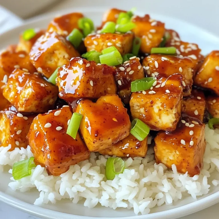 Für dieses Gericht benötigst du einige einfache Zutaten. Hier ist die Liste: - 400 g fester Tofu, gut abgetropft und gepresst - 3 Esslöffel Süß-Chili-Sauce - 2 Esslöffel Sojasauce - 1 Esslöffel Sesamöl - 1 Esslöffel Reisessig - 1 Esslöffel frisch geriebener Ingwer - 2 Knoblauchzehen, fein gehackt Die Wahl von festem Tofu ist wichtig. Er hält die Textur gut und wird knusprig, wenn du ihn brätst. Der Ingwer und der Knoblauch bringen viel Geschmack in das Gericht. Die Saucen und Gewürze sind die Geheimnisse für den tollen Geschmack. Hier sind sie: - 1 Esslöffel Speisestärke (für die knusprige Textur) Die Speisestärke hilft, die Oberfläche des Tofus knusprig zu machen. Die Süß-Chili-Sauce bringt die süße und scharfe Note, die du liebst. Um das Gericht schön zu präsentieren, empfehle ich: - 2 Frühlingszwiebeln, gehackt (zum Garnieren) - Sesamsamen (zum Garnieren) - Gekochter Jasminreis (zum Servieren) Das Gericht sieht frisch und einladend aus, wenn du die Frühlingszwiebeln und Sesamsamen hinzufügst. Der Jasminreis ist die perfekte Beilage. Er ergänzt den Tofu gut und macht das Essen rundum lecker. {{ingredient_image_2}} Zuerst schneide ich den Tofu in 2,5 cm große Würfel. Es ist wichtig, den Tofu gut abzutropfen. Danach tupfe ich die Stücke mit einem Papiertuch trocken. In einer großen Schüssel mische ich die Süß-Chili-Sauce, Sojasauce, Sesamöl, Reisessig, geriebenen Ingwer und gehackten Knoblauch. Ich rühre alles gut um, bis eine glatte Marinade entsteht. Dann gebe ich die Tofuwürfel in die Marinade und wende sie vorsichtig. So sind alle Seiten gut bedeckt. Ich lasse den Tofu mindestens 15 Minuten marinieren, damit die Aromen einziehen können. Nach der Marinierzeit streue ich die Speisestärke über den Tofu. Ich wende die Würfel erneut, damit sie gleichmäßig bedeckt sind. Das hilft, eine knusprige Textur zu bekommen. Dann erhitze ich eine beschichtete Pfanne bei mittlerer bis hoher Hitze. Wenn die Pfanne heiß ist, gebe ich die marinierten Tofuwürfel in einer einzigen Schicht hinein. Ich brate sie etwa 4-5 Minuten auf jeder Seite, bis sie goldbraun sind. In der letzten Minute träufle ich die restliche Marinade in die Pfanne. So glasieren die Tofuwürfel und die Sauce dickt leicht an. Nachdem der Tofu fertig ist, nehme ich die Pfanne vom Herd. Ich übertrage den glasierten Tofu auf eine Servierplatte. Für die Präsentation serviere ich den Tofu auf einem Bett aus Jasminreis. Ich garniere das Gericht mit gehackten Frühlingszwiebeln und einer Prise Sesamsamen. Das sieht nicht nur gut aus, sondern gibt auch extra Crunch. Ich genieße das Gericht warm und freue mich über die Kombination der Aromen. Um den Tofu knusprig zu machen, ist die Vorbereitung wichtig. Beginnen Sie mit festem Tofu. Tofu muss gut abgetropft und gepresst sein. Schneiden Sie ihn in gleichmäßige Würfel. Tupfen Sie die Stücke mit einem Papiertuch trocken. Das entfernt überschüssige Feuchtigkeit. Diese Schritte helfen, eine schöne Kruste zu bekommen. Streuen Sie vor dem Braten etwas Speisestärke über den Tofu. Dies gibt dem Tofu eine knusprige Schicht. Braten Sie ihn dann in einer heißen Pfanne. Wenden Sie die Würfel vorsichtig, damit sie gleichmäßig bräunen. Lassen Sie genügend Platz zwischen den Stücken in der Pfanne. So kann die Luft zirkulieren. Ein häufiger Fehler ist, den Tofu nicht lange genug zu marinieren. Lassen Sie ihn mindestens 15 Minuten in der Marinade. So zieht der Geschmack besser ein. Ein weiterer Fehler ist, den Tofu zu überladen. Wenn die Pfanne zu voll ist, wird der Tofu nicht knusprig. Achten Sie darauf, die Hitze rechtzeitig zu regulieren. Zu hohe Hitze kann den Tofu verbrennen. Zu niedrige Hitze macht ihn matschig. Finden Sie die richtige Balance, um das beste Ergebnis zu erzielen. Gekochter Jasminreis passt perfekt zu süß-chili-glasiertem Tofu. Er nimmt die Sauce gut auf und ergänzt die Aromen. Auch Gemüse wie Brokkoli oder Paprika sind tolle Beilagen. Sie bringen Farbe und Frische auf den Teller. Für einen zusätzlichen Crunch können Sie geröstete Erdnüsse oder Cashewkerne verwenden. Diese geben dem Gericht eine nussige Note. Frisch gehackte Frühlingszwiebeln und Sesamsamen sind ideale Garnierungen. Sie machen das Gericht nicht nur schön, sondern auch lecker. Pro Tipps Tofu richtig pressen: Stellen Sie sicher, dass der Tofu gut gepresst ist, um überschüssige Flüssigkeit zu entfernen. Dies hilft, dass der Tofu die Marinade besser aufnimmt und knuspriger wird. Marinierzeit maximieren: Lassen Sie den Tofu länger marinieren, wenn möglich. Eine Marinierzeit von 30 Minuten oder mehr kann die Aromen intensivieren und den Geschmack verbessern. Die richtige Pfanne wählen: Verwenden Sie eine gut beschichtete Pfanne oder eine Gusseisenpfanne, um ein Ankleben zu verhindern und eine gleichmäßige Bräunung zu gewährleisten. Variationen ausprobieren: Experimentieren Sie mit verschiedenen Gemüsesorten oder zusätzlichen Gewürzen in der Marinade, um das Gericht nach Ihrem Geschmack anzupassen. {{image_4}} Wenn du eine vegane Version des süß-chili-glasierten Tofus suchst, gibt es gute Optionen. Du kannst Seitan oder Tempeh anstelle von Tofu verwenden. Seitan hat eine fleischähnliche Textur, die viele Menschen mögen. Tempeh hat einen nussigen Geschmack und ist sehr gesund. Beide Optionen sind reich an Protein und passen gut zur Marinade. Um den Geschmack zu variieren, kannst du mehr Gewürze verwenden. Füge etwas geräuchertes Paprikapulver hinzu, um eine rauchige Note zu erhalten. Wenn du es schärfer magst, gib frische Chili oder Chiliflocken hinzu. Du kannst auch Limettensaft für einen frischen Kick verwenden. Experimentiere mit verschiedenen Kräutern, wie Koriander oder Basilikum, um den Tofu an deinen Geschmack anzupassen. Die Beilagen können dein Gericht aufpeppen. Serviere den Tofu auf Jasminreis, Quinoa oder sogar Zoodles (Zucchini-Nudeln). Auch gedämpftes Gemüse wie Brokkoli oder Karotten ergänzen das Gericht gut. Für einen asiatischen Touch kannst du auch Frühlingsrollen oder einen einfachen Gurkensalat als Beilage wählen. Diese Kombinationen machen das Essen noch interessanter und schmackhafter. Wenn Sie Reste von süß-chili-glasiertem Tofu haben, bewahren Sie diese in einem luftdichten Behälter auf. Stellen Sie sicher, dass der Tofu vollständig abgekühlt ist, bevor Sie ihn in den Behälter legen. So bleibt die Textur besser erhalten. Sie können den Tofu auch mit etwas zusätzlicher Süß-Chili-Sauce beträufeln, um den Geschmack zu intensivieren. Um den Tofu wieder aufzuwärmen, empfehle ich die Pfanne oder den Ofen. Wenn Sie die Pfanne verwenden, erhitzen Sie sie bei mittlerer Hitze. Geben Sie den Tofu hinein und braten Sie ihn kurz an, bis er warm ist. Achten Sie darauf, ihn nicht zu lange zu erhitzen. Im Ofen können Sie den Tofu bei 180 Grad Celsius für etwa 10 Minuten aufwärmen. Das hilft, die knusprige Textur zu bewahren. Süß-chili-glasierter Tofu hält sich im Kühlschrank etwa 3-4 Tage. Achten Sie darauf, den Tofu gut abzudecken, um Austrocknen zu vermeiden. Wenn Sie ihn länger aufbewahren möchten, können Sie ihn auch einfrieren. Denken Sie daran, dass die Textur nach dem Auftauen etwas weicher sein kann. Tofu sollte mindestens 15 Minuten mariniert werden. Dies gibt den Aromen Zeit, einzudringen. Je länger Sie ihn marinieren, desto besser wird der Geschmack. Wenn Sie mehr Zeit haben, können Sie ihn bis zu 2 Stunden im Kühlschrank lassen. Ja, Sie können die Süß-Chili-Sauce einfach selbst machen. Mischen Sie 3 Esslöffel Zucker, 2 Esslöffel Wasser, 1 Esslöffel Essig, 1 Teelöffel Knoblauch und 1 Teelöffel Chili. Lassen Sie die Mischung köcheln, bis sie dicker wird. Dies ergibt eine frische, leckere Sauce. Ja, dieser Tofu ist glutenfrei, wenn Sie glutenfreie Sojasauce verwenden. Achten Sie darauf, dass alle Zutaten, die Sie verwenden, auch glutenfrei sind. So können Sie sicher sein, dass Ihr Gericht für alle geeignet ist. Süß-chili-glasierter Tofu bietet einen tollen Geschmack und viele Optionen. Wir haben die wichtigsten Zutaten betrachtet, einschließlich Gewürzen und Servierideen. Ich habe gezeigt, wie man Tofu richtig vorbereitet, brät und anrichtet. Mit meinen Tipps können Sie die perfekte Textur erreichen und häufige Fehler vermeiden. Denken Sie auch an Variationen für neue Aromen und Kombinationen. Richtiges Lagern ist wichtig, um die Frische zu bewahren. Nutzen Sie die FAQs für wichtige Fragen. Experimentieren Sie, um Ihr Essen spannend zu gestalten!