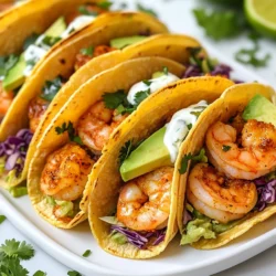 Für diese leckeren Cajun Shrimp Tacos benötigst du: - 450 g große Garnelen, geschält und entdarmt - 2 Esslöffel Cajun-Gewürzmischung - 1 Esslöffel Olivenöl - 8 kleine Maistortillas - 1 Tasse gehobelte Kohl (grün oder purpur) - 1 Avocado, in Scheiben geschnitten - 1/2 Tasse Sauerrahm - 2 Esslöffel Limettensaft - Frischer Koriander, gehackt (zum Garnieren) - Salz und Pfeffer nach Geschmack Diese Zutaten sind einfach zu finden und geben den Tacos einen tollen Geschmack. Die Cajun-Gewürzmischung ist der Schlüssel zu diesem Rezept. Sie bringt viel Geschmack. Du kannst sie im Laden kaufen oder selbst machen. Typische Gewürze sind Paprika, Zwiebelpulver und Knoblauchpulver. Frischer Koriander ist wichtig für das Garnieren. Er gibt den Tacos eine frische Note. Serviere die Tacos warm auf einer Holzplatte. Füge einige Limettenschnitze hinzu. Das sieht nicht nur gut aus, sondern bringt auch einen spritzigen Geschmack. Du kannst auch mehr Koriander darüber streuen. So sehen die Tacos noch schöner aus. {{ingredient_image_2}} Zuerst nehme ich die Garnelen. Sie sollten groß, geschält und entdarmt sein. Ich gebe die Garnelen in eine Schüssel. Dann füge ich 2 Esslöffel Cajun-Gewürzmischung hinzu. Ich streue eine Prise Salz und Pfeffer dazu. Mit einem Löffel vermenge ich alles gut. Achte darauf, dass jede Garnele gewürzt ist. Jetzt erhitze ich 1 Esslöffel Olivenöl in einer Pfanne. Ich stelle die Hitze auf mittel bis hoch. Wenn das Öl heiß ist, lege ich die gewürzten Garnelen hinein. Ich brate die Garnelen 2-3 Minuten auf jeder Seite. Sie sind fertig, wenn sie rosa und undurchsichtig sind. Danach nehme ich die Pfanne vom Herd. Während die Garnelen braten, bereite ich die Tortillas vor. Ich nehme 8 kleine Maistortillas. Diese erwärme ich in einer anderen Pfanne oder direkt über einer Flamme. Ich mache das, bis sie weich und geschmeidig sind. So schmecken sie besser in den Tacos. In einer kleinen Schüssel mische ich 1/2 Tasse Sauerrahm und 2 Esslöffel Limettensaft. Diese Kombination ergibt eine frische, spritzige Sauce. Ich rühre alles gut um, bis es glatt ist. Diese Sauce wird später über die Tacos geben. Jetzt ist es Zeit, die Tacos zu bauen. Ich lege eine großzügige Menge gehobelten Kohl auf jede Tortilla. Danach kommen die Garnelen und einige Avocadoscheiben darauf. Schließlich träufle ich die Limettensauerrahmsauce über die Tacos. Ich garniere sie mit frischem Koriander. Sofort warm servieren! Um die Garnelen perfekt zuzubereiten, achte auf die Größe. Große Garnelen sind ideal, da sie beim Braten saftig bleiben. Verwende frische oder gut auftgetaut Garnelen. Mische die Cajun-Gewürzmischung gut mit den Garnelen. Das gibt jedem Bissen den vollen Geschmack. Brate die Garnelen bei mittlerer bis hoher Hitze. So werden sie schnell rosa und zart. Überkoche sie nicht. Zwei bis drei Minuten auf jeder Seite reichen. Das Anrichten macht viel aus. Lege die Tacos auf eine Holzplatte für einen schönen Look. Beginne mit dem Kohl, dann kommen die Garnelen. Füge die Avocadoscheiben oben drauf. Träufle die Limettensauerrahmsauce über die Tacos. Garniere sie mit frischem Koriander. Verwende auch Limettenschnitze als Deko. Das macht die Tacos noch einladender. Zu den Cajun Shrimp Tacos passen viele Beilagen gut. Ein frischer grüner Salat bringt Farbe und Frische. Auch gebratene Bohnen sind eine tolle Wahl. Für Getränke empfehle ich ein kaltes Bier oder Limonade. Diese Getränke ergänzen den scharfen Geschmack der Tacos. So wird das Essen zu einem richtigen Fest! Pro Tipps Garnelen marinieren: Lassen Sie die Garnelen mindestens 15 Minuten in der Cajun-Gewürzmischung mariniert, um den Geschmack zu intensivieren. Maistortillas erwärmen: Erhitzen Sie die Tortillas über einer offenen Flamme für zusätzlichen Geschmack und eine leicht verkohlt Textur. Frische Zutaten: Verwenden Sie frische Limetten und Koriander, um die Aromen der Tacos zu verstärken. Variation der Füllung: Experimentieren Sie mit verschiedenen Gemüse- oder Fruchtfüllungen wie Mango oder Paprika, um zusätzliche Frische hinzuzufügen. {{image_4}} Wenn Sie eine vegetarische Option wünschen, probieren Sie gebratene Pilze oder Tofu. Beide nehmen die Gewürze gut auf. Würzen Sie sie mit Cajun-Gewürzen, um den vollen Geschmack zu erhalten. Sie können auch Gemüse wie Zucchini oder Paprika verwenden. Diese bieten eine frische Textur und passen gut in die Tacos. Die Wahl der Tortilla macht viel aus. Anstatt Maistortillas können Sie Weizentortillas verwenden. Sie sind weich und leicht zu rollen. Für eine gesunde Variante nutzen Sie Vollkorn- oder Blumenkohl-Tortillas. Diese Optionen sind glutenfrei und bieten einen tollen Geschmack. Verleihen Sie Ihren Tacos mehr Geschmack mit zusätzlichen Toppings. Probieren Sie frische Salsa, Joghurt oder scharfe Sauce. Ein Spritzer Limettensaft bringt Frische. Auch eingelegte Jalapeños sind eine tolle Ergänzung. Sie sorgen für einen scharfen Kick. Frischer Koriander als Garnitur gibt den letzten Schliff und sieht schön aus. Wenn du nach dem Essen Cajun Shrimp Tacos übrig hast, bewahre sie gut auf. Lege die restlichen Tacos in einen luftdichten Behälter. So bleiben sie frisch. Du kannst die Garnelen und die Tortillas getrennt aufbewahren. So bleibt die Textur der Tortillas besser. Das Einfrieren von Garnelen und Tacos ist einfach. Wenn du die Garnelen einfrierst, lege sie in einen Gefrierbeutel. Drücke die Luft heraus, bevor du ihn schließt. So bleiben sie frisch für bis zu drei Monate. Tacos kannst du auch einfrieren, aber es ist besser, sie frisch zu essen. Wenn du sie einfrierst, lege sie in Schichten mit Backpapier zwischen. Die Zutaten haben verschiedene Haltbarkeiten. Garnelen sind im Kühlschrank etwa zwei Tage gut. Tortillas halten bis zu einer Woche. Avocados reifen schnell. Nutze sie innerhalb von zwei bis drei Tagen nach dem Kauf. Sauerrahm sollte verschlossen im Kühlschrank sein, wo er bis zu zwei Wochen hält. Die Zubereitung der Cajun Shrimp Tacos dauert insgesamt nur 20 Minuten. Die Vorbereitungszeit beträgt etwa 10 Minuten. In dieser Zeit können Sie die Garnelen würzen und die anderen Zutaten bereitstellen. Das Braten der Garnelen dauert 5 bis 6 Minuten. Die Tortillas sind schnell aufgeheizt, sodass alles zusammen in kurzer Zeit fertig ist. Ja, Sie können die Garnelen im Voraus marinieren. Wenn Sie die Garnelen für mindestens 30 Minuten marinieren, ziehen die Aromen besser ein. Lassen Sie die Garnelen jedoch nicht länger als 2 Stunden marinieren, da sie sonst zäh werden können. Eine gute Mariniersauce macht den Geschmack intensiver und köstlicher. Zu Cajun Shrimp Tacos passen viele Beilagen gut. Hier sind einige tolle Ideen: - Reis: Ein einfacher weißer oder brauner Reis ergänzt die Tacos gut. - Bohnen: Schwarze Bohnen oder Pintobohnen sind nahrhaft und lecker. - Salat: Ein frischer grüner Salat bringt Farbe und Crunch. - Salsa: Eine frische Salsa oder Guacamole passt perfekt zu den Tacos. - Limettenspalten: Diese bringen Frische und einen spritzigen Geschmack. Diese Beilagen sorgen für ein ausgewogenes und schmackhaftes Essen. Cajun Shrimp Tacos sind einfach und lecker. Wir haben die besten Zutaten, Gewürze und Servieroptionen besprochen. Ich habe dir eine Schritt-für-Schritt-Anleitung gegeben, um die Garnelen perfekt zuzubereiten. Tipps helfen dir, die Tacos schön anzurichten. Du kannst auch Variationen ausprobieren, wie vegetarische Optionen oder andere Tortillas. Achte auf die Lagerinformationen, damit du Reste richtig aufbewahrst. Cajun Shrimp Tacos sind vielseitig und machen jede Mahlzeit besonders. Viel Spaß beim Ausprobieren!