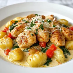 Für dieses Rezept benötigst du folgende Hauptzutaten: - 450 g Gnocchi - 2 Hähnchenbrustfilets ohne Haut und Knochen, in Stücke geschnitten - 2 Esslöffel Cajun-Gewürzmischung - 2 Esslöffel Olivenöl - 1 mittelgroße Zwiebel, fein gehackt - 3 Knoblauchzehen, gehackt - 1 rote Paprika, gewürfelt - 240 ml Schlagsahne - 240 ml Hühnerbrühe - 120 g frischer Spinat, grob gehackt - 50 g geriebener Parmesan - Salz und Pfeffer nach Geschmack - Frische Petersilie zur Dekoration Diese Zutaten sind einfach zu finden und verleihen dem Gericht viel Geschmack. Die Cajun-Gewürzmischung gibt dem Hühnchen einen tollen Kick. Sie enthält oft Paprika, Knoblauchpulver, Zwiebelpulver und Pfeffer. Diese Gewürze sorgen für den typischen Cajun-Geschmack. Die frischen Kräuter wie Petersilie bringen Farbe und Frische ins Gericht. Wähle frische Gnocchi, wenn möglich. Diese haben eine bessere Textur und Geschmack. Achte darauf, dass das Hühnchen frisch und von guter Qualität ist. Frischer Spinat hat mehr Nährstoffe und Geschmack als tiefgefrorener. Kaufe auch hochwertigen Parmesan. Ein guter Käse macht den Unterschied in der Soße. {{ingredient_image_2}} Beginne mit den Gnocchi. Koche sie in einem großen Topf mit sprudelndem Salzwasser. Halte dich an die Anweisungen auf der Verpackung. Wenn die Gnocchi an die Oberfläche steigen, sind sie fertig. Das dauert etwa 2-3 Minuten. Nimm sie mit einem Schaumlöffel heraus und lege sie beiseite. Jetzt kommt das Hühnchen. Schneide zwei Hähnchenbrustfilets in mundgerechte Stücke. Vermenge die Stücke in einer großen Schüssel mit der Cajun-Gewürzmischung. Achte darauf, dass alle Stücke gleichmäßig bedeckt sind. Erhitze dann Olivenöl in einer großen Pfanne. Brate das gewürzte Hühnchen bei mittlerer bis hoher Hitze für 5-7 Minuten. Es sollte braun und durchgegart sein. Nimm das Hühnchen aus der Pfanne und lege es beiseite. In der gleichen Pfanne brate die gehackte Zwiebel und die gewürfelte rote Paprika an. Das dauert etwa 3-4 Minuten, bis die Zwiebel glasig wird. Füge nun den gehackten Knoblauch hinzu und brate ihn eine weitere Minute. Das gibt einen tollen Duft. Jetzt kommt die Hühnerbrühe dazu. Lasse sie zum Köcheln bringen und kratze die Reste vom Pfannenboden ab. Reduziere die Hitze und rühre die Schlagsahne ein. Die Soße sollte sanft köcheln. Jetzt wird es spannend! Gib die gekochten Hühnchenstücke, den Spinat und die Gnocchi in die Soße. Mische den geriebenen Parmesan unter, bis er schmilzt und die Soße cremig wird. Schmecke alles mit Salz und Pfeffer ab. Lasse es 2-3 Minuten köcheln, bis es gut durchwärmt ist. Serviere das Gericht heiß und dekoriere es mit frischer Petersilie für einen schönen Farbklecks. Um die beste Cremigkeit zu erreichen, ist die Wahl der richtigen Sahne wichtig. Verwenden Sie Schlagsahne mit einem hohen Fettgehalt. Diese sorgt für eine reichhaltige und glatte Soße. Fügen Sie die Sahne langsam hinzu, während Sie die Hitze reduzieren. So können die Aromen besser verschmelzen. Ein weiterer Geheimtipp ist, den Parmesan am Ende hinzuzufügen. Rühren Sie ihn gut ein, bis er schmilzt. Dies gibt der Soße die nötige Dicke. Ein häufiger Fehler ist, die Gnocchi zu lange zu kochen. Sie sollten nur 2-3 Minuten im Wasser sein. Wenn sie aufsteigen, sind sie fertig. Lassen Sie sie nicht zu lange im Wasser. Ansonsten werden sie matschig. Ein weiterer Fehler ist, das Hühnchen nicht genug zu würzen. Die Cajun-Gewürzmischung bringt den Geschmack. Geben Sie ausreichend Salz und Pfeffer hinzu. Das Anrichten ist einfach, aber wichtig. Verwenden Sie eine große, flache Schüssel. So sieht das Gericht ansprechend aus. Garnieren Sie das Gericht mit frischer Petersilie. Dies bringt nicht nur Farbe, sondern auch Frische. Servieren Sie die Cremigen Cajun-Hühnchen-Gnocchi sofort. So bleibt die Soße warm und lecker. Sie können auch etwas extra Parmesan darüber streuen. Das sieht toll aus und schmeckt noch besser! Pro Tipps Perfekte Gnocchi: Um die besten Gnocchi zu erhalten, koche sie nur bis sie an die Oberfläche steigen. Überkoche sie nicht, da sie sonst matschig werden können. Würze anpassen: Die Cajun-Gewürzmischung kann je nach persönlichem Geschmack angepasst werden. Füge mehr hinzu, wenn du es würziger magst, oder reduziere die Menge für eine mildere Variante. Frischer Spinat: Du kannst auch anderen Blattspinat oder Grünkohl verwenden. Diese Optionen fügen zusätzlich Nährstoffe hinzu und verleihen dem Gericht eine schöne Farbe. Parmesan richtig einarbeiten: Füge den geriebenen Parmesan nach dem Kochen der Soße hinzu, damit er sanft schmilzt und eine cremige Konsistenz erreicht. {{image_4}} Wenn Sie eine vegetarische Option wünschen, können Sie das Hühnchen leicht ersetzen. Verwenden Sie stattdessen gebratene Pilze oder Zucchini. Diese Gemüsesorten bringen einen tollen Geschmack. Auch Kichererbsen sind eine gute Wahl. Sie fügen Protein und Textur hinzu. Vergessen Sie nicht, die Cajun-Gewürzmischung auch hier zu verwenden. Sie sorgt für den besonderen Kick. Für eine glutenfreie Variante wählen Sie glutenfreie Gnocchi. Heute gibt es viele Marken, die diese anbieten. Achten Sie beim Kauf auf die Zutatenliste. Auch die Hühnerbrühe sollte glutenfrei sein. So bleibt das Gericht für alle genießbar. Prüfen Sie auch die Gewürzmischung auf Gluten. Viele sind glutenfrei, aber Kontrolle schadet nie. Sie können die Gewürze ganz nach Ihrem Geschmack anpassen. Mögen Sie es schärfer? Fügen Sie mehr Cayennepfeffer hinzu oder frische Chilis. Für einen milderen Geschmack nehmen Sie weniger Cajun-Gewürz. Eine Mischung aus italienischen Kräutern gibt dem Gericht eine andere Note. Experimentieren Sie mit Paprika oder Kreuzkümmel für neue Aromen. So bleibt das Rezept spannend und vielseitig. Um die Cremige Cajun-Hühnchen-Gnocchi frisch zu halten, bewahre sie in einem luftdichten Behälter auf. Lass das Gericht vor dem Einlagern auf Raumtemperatur abkühlen. So verhinderst du, dass sich Kondenswasser bildet. Stelle den Behälter dann in den Kühlschrank. Dort bleiben die Gnocchi etwa 3 bis 4 Tage gut. Wenn du die Reste aufwärmst, setze sie in eine Pfanne. Füge einen Schuss Hühnerbrühe oder Sahne hinzu, um die Cremigkeit zu erhalten. Erhitze die Mischung bei mittlerer Hitze und rühre oft um. So bleibt das Gericht saftig und lecker. Du kannst auch die Mikrowelle nutzen. Erwärme die Gnocchi in kurzen Intervallen von 30 Sekunden und rühre dazwischen um. Die Haltbarkeit der Reste beträgt etwa 3 bis 4 Tage im Kühlschrank. Du kannst die Gnocchi auch einfrieren. Packe sie dazu in einen gefrierfesten Behälter. Im Gefrierfach halten sie sich bis zu 3 Monate. Achte darauf, sie gut zu kennzeichnen. So weißt du, wann du sie zubereiten kannst. Die Zubereitung dauert etwa 30 Minuten. Zuerst kochen die Gnocchi in sprudelndem Wasser. Das dauert etwa 2-3 Minuten. Währenddessen würzen und braten Sie das Hühnchen. Danach braten Sie das Gemüse und machen die Soße. Am Ende mixen Sie alles zusammen. Es ist ein schnelles und einfaches Rezept für ein leckeres Gericht. Ja, Sie können Gnocchi selbst machen. Es ist einfach und macht viel Spaß. Sie benötigen nur wenige Zutaten: Kartoffeln, Mehl und Eier. Kochen Sie die Kartoffeln, pürieren Sie sie und mischen Sie sie mit Mehl und Eiern. Formen Sie kleine Stücke und kochen Sie diese wie im Rezept beschrieben. Selbstgemachte Gnocchi sind besonders frisch und lecker. Zu Cremigen Cajun-Hühnchen-Gnocchi passen verschiedene Beilagen. Hier sind einige Ideen: - Frischer grüner Salat: Ein einfacher Salat mit Vinaigrette ist perfekt. - Geröstetes Gemüse: Möhren, Zucchini oder Brokkoli ergänzen das Gericht gut. - Knoblauchbrot: Das bringt zusätzlichen Geschmack und ist einfach zu machen. - Weißwein: Ein Glas trockener Weißwein passt gut zu diesem Gericht. Mit diesen Beilagen wird Ihr Essen noch besser! Cremige Cajun-Hühnchen-Gnocchi ist einfach zuzubereiten und voller Geschmack. Wir haben die Hauptzutaten, Gewürze und Tipps zur Auswahl behandelt. Die Schritt-für-Schritt-Anleitung führt Sie durch das Kochen, das Anbraten des Hühnchens und das Kombinieren aller Zutaten. Denken Sie an die Tipps für die perfekte Cremigkeit und vermeiden Sie häufige Fehler. Variationen bieten für jeden einen passenden Genuss. Richtig lagern ist auch wichtig, damit Ihre Reste lange frisch bleiben. Experimentieren Sie und genießen Sie jedes Gericht!