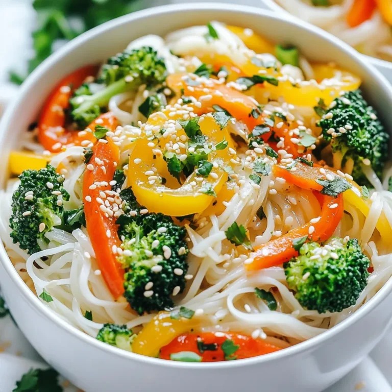 Für ein köstliches Gericht brauchst du einige Hauptzutaten. Diese sind: - 200 g Reisnudeln - 2 Esslöffel Sesamöl - 4 Knoblauchzehen, fein gehackt - 1-2 rote Chilis, dünn geschnitten - 1 Tasse Brokkoliröschen - 1 Paprika, in Streifen geschnitten - 1 Karotte, in Streifen geschnitten - 3 Frühlingszwiebeln, gehackt Diese Zutaten bilden die Basis für den vollen Geschmack. Die Reisnudeln machen das Gericht leicht und sättigend. Die richtigen Gewürze und Saucen sind wichtig. Sie bringen das Gericht zum Leben. Du benötigst: - 1 Esslöffel Sojasauce - 1 Esslöffel Hoisinsauce - 1 Teelöffel Reisessig - ½ Teelöffel Zucker Diese Mischung sorgt für Tiefe und süß-salzige Aromen. Die Sojasauce gibt einen herzhaften Geschmack, während der Reisessig Frische hinzufügt. Gemüse macht das Gericht bunt und gesund. Du kannst verschiedene Sorten verwenden. Hier sind einige Ideen: - Paprika - Brokkoli - Karotten - Zucchini - Erbsen Experimentiere mit dem Gemüse, das du magst. So bleibt das Gericht spannend und nährstoffreich. {{ingredient_image_2}} Kochen Sie die Reisnudeln gemäß den Anweisungen auf der Verpackung. Normalerweise dauert das etwa 5-7 Minuten. Wenn sie weich sind, lassen Sie sie abtropfen und stellen Sie sie beiseite. In einer kleinen Schüssel mischen Sie die Sojasauce, Hoisinsauce, Reisessig und Zucker. Rühren Sie gut um, bis alles gut vermischt ist. Legen Sie die Sauce beiseite, während Sie das Gemüse und die Nudeln zubereiten. Erhitzen Sie das Sesamöl in einer großen Pfanne oder einem Wok bei mittlerer Hitze. Fügen Sie den gehackten Knoblauch und die geschnittenen Chilis hinzu. Braten Sie diese Mischung 1-2 Minuten lang an, bis sie duftet. Achten Sie darauf, den Knoblauch nicht zu verbrennen. Geben Sie die Brokkoliröschen, Paprika und Karotte in die Pfanne. Braten Sie das Gemüse 3-5 Minuten lang, bis es zart, aber noch knackig ist. Rühren Sie während des Bratens gut um, damit alles gleichmäßig gart. Nun fügen Sie die gekochten Reisnudeln in die Pfanne. Gießen Sie die vorbereitete Sauce gleichmäßig über die Nudeln. Vermengen Sie alles gut und erhitzen Sie es 2-3 Minuten lang, bis die Nudeln warm sind. Fügen Sie die gehackten Frühlingszwiebeln hinzu und vermischen Sie sie gut. Servieren Sie die Nudelmischung in Schalen. Garnieren Sie sie mit frischem Koriander und Sesamsamen, um das Gericht schön zu gestalten. Um perfekte Chili Garlic Noodle Bowls zu machen, folge diesen einfachen Tipps: - Koche die Reisnudeln genau nach Anleitung. - Lass sie nach dem Kochen gut abtropfen. - Erhitze das Sesamöl gut, bevor du den Knoblauch hinzufügst. - Rühre ständig, damit der Knoblauch nicht verbrennt. - Achte darauf, dass das Gemüse knackig bleibt. Der Schärfegrad ist wichtig für den Geschmack. Hier sind einige Ideen: - Verwende mehr rote Chilis für extra Hitze. - Füge Chili-Paste oder -Flakes hinzu, um die Schärfe zu steigern. - Du kannst die Chilis auch ganz weglassen, wenn du es mild magst. - Probiere verschiedene Chili-Sorten aus, um neue Aromen zu entdecken. Gemüse sorgt für einen frischen Geschmack und Farbe. Hier sind einige tolle Optionen: - Brokkoli gibt einen schönen Crunch und viel Vitamine. - Paprika bringt Süße und Farbe ins Gericht. - Karotten fügen eine angenehme Süße hinzu und sind knackig. - Du kannst auch Zucchini oder Spinat verwenden. - Denk daran, saisonales Gemüse zu wählen, um den besten Geschmack zu bekommen. Pro Tipps Würze anpassen: Passen Sie die Anzahl der Chilis an, um den gewünschten Schärfegrad zu erreichen. Für eine milde Version verwenden Sie weniger Chilis oder entfernen Sie die Kerne. Gemüsevariationen: Fühlen Sie sich frei, das Gemüse je nach Saison oder Vorliebe zu variieren. Zucchini, Erbsen oder Pilze sind ebenfalls leckere Optionen. Für mehr Geschmack: Fügen Sie einen Spritzer Limettensaft kurz vor dem Servieren hinzu, um eine frische Note zu verleihen, die das Gericht aufwertet. Vorratshaltung: Bereiten Sie die Sauce im Voraus vor und bewahren Sie sie im Kühlschrank auf. So sparen Sie Zeit bei der Zubereitung des Gerichts. {{image_4}} Für mehr Protein können Sie Hühnchen oder Tofu hinzufügen. Hühnchen ist einfach. Kochen Sie es in der Pfanne, bis es goldbraun ist. Schneiden Sie es in Stücke und mischen Sie es mit den Nudeln. Tofu ist eine gute Wahl für Vegetarier. Verwenden Sie festen Tofu. Braten Sie ihn an, bis er knusprig ist, und fügen Sie ihn zu Ihrer Mischung hinzu. Beide Optionen machen das Gericht sättigender. Wenn Sie eine vegane Variante möchten, lassen Sie einfach das Hühnchen weg. Tofu bleibt eine perfekte Ergänzung. Sie können auch Pilze oder Kichererbsen für zusätzlichen Geschmack nutzen. Diese Optionen bringen eine reiche Textur und machen das Gericht lecker. Achten Sie darauf, dass alle Saucen vegan sind. Viele Sojasaucen sind vegan, also prüfen Sie die Zutaten. Für eine glutenfreie Version können Sie glutenfreie Reisnudeln wählen. Diese sind leicht zu finden und haben einen ähnlichen Geschmack. Achten Sie darauf, dass auch die Sojasauce glutenfrei ist. Es gibt spezielle Marken, die nur glutenfreie Zutaten nutzen. So können Sie das Gericht genießen, ohne sich um Gluten zu sorgen. Bewahren Sie die Chili Garlic Noodle Bowls in einem luftdichten Behälter auf. Lassen Sie die Nudeln vor dem Lagern abkühlen. So vermeiden Sie, dass die Nudeln matschig werden. Ich empfehle, das Gericht in Portionen aufzuteilen. So können Sie es leicht wieder aufwärmen und genießen. Die Nudel-Schüssel bleibt im Kühlschrank etwa 3 bis 4 Tage frisch. Achten Sie darauf, das Gericht gut zu verschließen. So bleibt der Geschmack optimal erhalten. Überprüfen Sie das Gericht vor dem Verzehr auf Anzeichen von Verderb, wie ungewöhnlichen Geruch oder Farbe. Um die Nudeln wieder aufzuwärmen, verwenden Sie eine Pfanne oder Mikrowelle. In der Pfanne können Sie etwas Wasser oder Öl hinzufügen. Dies hält die Nudeln feucht. Bei der Mikrowelle sollten Sie die Schüssel abdecken, um Dampf zu halten. Erhitzen Sie das Gericht in Intervallen von 30 Sekunden. Rühren Sie zwischendurch um, damit alles gleichmäßig warm wird. Du kannst deine Chili Garlic Noodle Bowls bis zu drei Tage im Kühlschrank aufbewahren. Stelle sicher, dass du sie in einem luftdichten Behälter lagerst. So bleiben die Nudeln und das Gemüse frisch. Wenn du sie länger aufbewahren möchtest, friere sie ein. So halten sie bis zu drei Monate. Ja, du kannst Reisnudeln durch andere Nudelsorten ersetzen. Einige gute Optionen sind Eiernudeln, Udon oder sogar Spaghetti. Achte darauf, die Kochzeit der Nudeln anzupassen. Jedes Mal erhältst du ein anderes Geschmackserlebnis, das Spaß macht! Das Rezept für Chili Garlic Noodle Bowls hat seine Wurzeln in der asiatischen Küche. Es ist eine Mischung aus verschiedenen Einflüssen, vor allem aus der chinesischen und thailändischen Küche. Diese Kombination macht das Gericht vielseitig und beliebt. Es ist einfach zuzubereiten und bietet eine tolle Möglichkeit, frisches Gemüse zu genießen. Chili Garlic Noodle Bowls sind einfach und lecker. Wir haben die Hauptzutaten, Zubereitung sowie Tipps besprochen. Du kannst die Schärfe anpassen und verschiedene Gemüse wählen. Denke daran, auch Proteine hinzuzufügen, um das Gericht reichhaltiger zu machen. Die Lagerung ist einfach und die Haltbarkeit gut. Verwende die FAQs für weitere Antworten. Probiere das Rezept und entdecke deine eigenen Variationen. So wird jede Portion besonders. Kochen macht Spaß, und diese Schüsseln sind ein Hit!