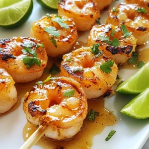 - 450 g große Garnelen, geschält und entdarmt - 60 ml Honig - 30 ml frisch gepresster Limettensaft - Schale von 1 Limette - 30 ml Olivenöl - 2 Knoblauchzehen, fein gehackt - 1 Teelöffel Paprikapulver - 1/2 Teelöffel Salz - 1/4 Teelöffel schwarzer Pfeffer - 60 ml frischer Koriander, gehackt (zum Garnieren) - Limettenscheiben (zum Servieren) Für dieses Rezept sind die Garnelen die Hauptzutat. Wähle große, frische Garnelen. Sie haben einen tollen Geschmack und eine gute Textur. Honig bringt Süße und hilft, die Garnelen zu karamellisieren. Limettensaft fügt Frische hinzu und sorgt für ein tolles Aroma. Die Limettenschale verstärkt den Limettengeschmack. Olivenöl macht die Marinade geschmeidig und sorgt dafür, dass die Garnelen nicht kleben. Knoblauch gibt Tiefe und Würze. Paprikapulver bringt eine leichte Schärfe und Farbe. Salz und Pfeffer heben die Aromen hervor. Frischer Koriander verleiht den Garnelen einen frischen Geschmack, während die Limettenscheiben ein schönes Garnish sind. Achte beim Kauf von Garnelen auf ihre Farbe. Sie sollten hell und glänzend sein. Die Schale sollte fest sein und nicht schleimig. Rieche an ihnen; frische Garnelen sollten nach Meer riechen, nicht nach Fisch. Wenn du gefrorene Garnelen kaufst, wähle solche, die im Gefrierfach sind. Das zeigt, dass sie frisch gefangen wurden. Überlege auch, lokale Anbieter zu wählen, die nachhaltig fischen. So unterstützt du die Umwelt und bekommst die beste Qualität. {{ingredient_image_2}} Um die Garnelen perfekt zu marinieren, beginne mit einer Schüssel. Mische dort 60 ml Honig, 30 ml frisch gepressten Limettensaft und die Schale von einer Limette. Füge 30 ml Olivenöl, zwei fein gehackte Knoblauchzehen, 1 Teelöffel Paprikapulver, 1/2 Teelöffel Salz und 1/4 Teelöffel schwarzen Pfeffer hinzu. Rühre alles gut um, bis die Marinade gleichmäßig aussieht. Dann gib die 450 g geschälten und entdarmten Garnelen in die Schüssel. Wende die Garnelen, damit sie die Marinade vollständig aufnehmen. Decke die Schüssel ab und lege sie für 30 Minuten in den Kühlschrank. So können die Aromen gut einziehen. Während die Garnelen marinieren, kannst du den Grill vorbereiten. Heize den Grill auf mittelhohe Hitze vor. Wenn du Holzspieße verwendest, solltest du diese vorher 15 Minuten in Wasser einweichen. Das verhindert, dass sie verbrennen. Wenn der Grill heiß ist, sind wir bereit für die nächste Phase. Stecke die marinierten Garnelen auf die Spieße. Lege die Spieße vorsichtig auf den Grill. Grill die Garnelen für 2-3 Minuten pro Seite. Du erkennst, dass sie fertig sind, wenn sie rosa und durchscheinend werden. Achte darauf, sie nicht zu überkochen. Nach dem Grillen nimm die Spieße vom Grill. Lass die Garnelen für ein paar Minuten ruhen. Serviere sie heiß, garniert mit frischem Koriander und Limettenscheiben. Drücke etwas Limettensaft auf die Garnelen für einen zusätzlichen Frischekick. Grillen kann Spaß machen, aber es gibt einige Fehler, die man vermeiden sollte. Ein häufiger Fehler ist, die Garnelen zu lange zu grillen. Dadurch werden sie zäh und trocken. Achte darauf, sie nur 2-3 Minuten pro Seite zu grillen. Ein weiterer Fehler ist, die Garnelen nicht gut zu marinieren. Eine gute Marinade macht den Geschmack lebendig. Stelle sicher, dass die Garnelen gleichmäßig mit der Marinade bedeckt sind. Die Grilltemperatur ist wichtig für den Erfolg. Du solltest den Grill auf mittelhohe Hitze vorheizen. Wenn es zu heiß ist, können die Garnelen schnell verbrennen. Wenn es zu kühl ist, garen sie nicht richtig. Ein guter Test ist, deine Hand 5 cm über den Grill zu halten. Wenn du nach 2 Sekunden wegziehen musst, ist die Temperatur gut. Die Marinierzeit ist der Schlüssel zu köstlichen Garnelen. Mindestens 30 Minuten im Kühlschrank helfen, die Aromen aufzunehmen. Wenn du mehr Zeit hast, lasse die Garnelen bis zu 2 Stunden marinieren. So wird der Geschmack intensiver. Aber überlasse sie nicht zu lange in der Marinade. Sonst kann die Säure der Limette die Garnelen zäh machen. Pro Tipps Garnelen richtig vorbereiten: Achten Sie darauf, die Garnelen gründlich zu schälen und zu entdarmen, um einen angenehmen Geschmack zu gewährleisten. Marinade ziehen lassen: Lassen Sie die Garnelen mindestens 30 Minuten in der Marinade ruhen, um die Aromen optimal aufzunehmen. Grilltemperatur überprüfen: Stellen Sie sicher, dass der Grill gut vorgeheizt ist, um ein gleichmäßiges Garen der Garnelen zu gewährleisten. Überkochen vermeiden: Grillen Sie die Garnelen nur, bis sie rosa und durchscheinend sind, um eine zarte Textur zu erhalten. {{image_4}} Du kannst das Rezept leicht anpassen. Füge mehr Gewürze hinzu, um den Geschmack zu verändern. Zum Beispiel, eine Prise Cayennepfeffer gibt eine schöne Schärfe. Frische Kräuter wie Basilikum oder Minze sind auch tolle Ergänzungen. Sie bringen einen frischen Geschmack, der die Garnelen hebt. Experimentiere mit verschiedenen Gewürzen, um deine eigene Note zu finden. Wenn du keine Garnelen magst, probiere Hähnchen oder Fisch. Hähnchenbrust passt gut zur Honig-Limetten-Marinade. Achte darauf, die Garzeit anzupassen. Bei Fisch empfehle ich Lachs oder tilapia, da sie die Aromen gut aufnehmen. Beide sind ebenfalls einfach zu grillen und lecker. Die richtigen Beilagen machen das Gericht perfekt. Serviere die Garnelen mit einem frischen Salat. Ein Gurken-Minz-Salat passt gut zu den Aromen. Auch gegrilltes Gemüse ist eine gute Wahl. Zucchini und Paprika sind einfach zuzubereiten und ergänzen den Geschmack. Reis oder Quinoa sind tolle Optionen, um die Mahlzeit zu vervollständigen. Du kannst die Reste der Honig-Limetten Grillgarnelen einfach aufbewahren. Lege sie in einen luftdichten Behälter. Stelle sicher, dass sie gut abgekühlt sind. So bleiben sie frisch. Im Kühlschrank halten sie sich bis zu drei Tage. Wenn du sie länger aufbewahren möchtest, ist das Einfrieren eine gute Option. Um die gegrillten Garnelen einzufrieren, lege sie in einen gefrierfesten Beutel. Drücke die Luft heraus, bevor du den Beutel schließt. So bleiben die Garnelen saftig. Du kannst sie bis zu drei Monate im Gefrierschrank lassen. Wenn du sie später nutzen möchtest, lasse sie im Kühlschrank auftauen. Um die Garnelen aufzuwärmen, nutze eine Pfanne bei mittlerer Hitze. Füge einen kleinen Schuss Olivenöl hinzu. Erhitze die Garnelen für etwa 2-3 Minuten. Achte darauf, sie nicht zu lange zu erhitzen. So bleiben sie zart und lecker. Du kannst auch die Mikrowelle nutzen, aber achte auf die Zeit. 30 Sekunden sind ein guter Start. Mariniere die Garnelen mindestens 30 Minuten. So ziehen die Aromen gut ein. Wenn du mehr Geschmack willst, lasse sie bis zu 2 Stunden marinieren. Ja, eine Grillpfanne funktioniert gut. Erhitze sie auf mittlerer Hitze und folge dem gleichen Prozess wie beim Grill. Die Garnelen werden auch hier lecker und saftig. Für Beilagen empfehle ich frischen Salat oder Reis. Auch Gemüse wie gegrillte Paprika passt gut dazu. Diese Beilagen ergänzen den süßen und sauren Geschmack der Garnelen perfekt. Wir haben die Zutaten und den Prozess für Honig-Limetten Grillgarnelen behandelt. Ich habe Tipps zum Marinieren und Grillen gegeben. Außerdem teilte ich häufige Fehler und die ideale Grilltemperatur. Das Rezept bietet viele Variationen, wie Gewürze oder alternative Proteine. Denke an das richtige Lagern und Aufwärmen der Reste. Grillen kann einfach und lecker sein, wenn du diese Schritte befolgst. Mach beim nächsten Grillabend Freude mit diesen saftigen Garnelen!