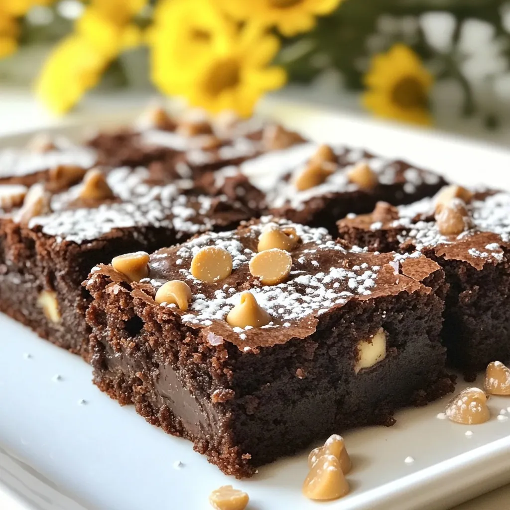 Für die Mocha Espresso Brownies brauchst du: - 1 Tasse ungesalzene Butter, geschmolzen - 2 Tassen Kristallzucker - 4 große Eier - 1 Teelöffel Vanilleextrakt - 1 Tasse Weizenmehl - 1/2 Tasse ungesüßtes Kakaopulver - 1 Teelöffel Backpulver - 1/2 Teelöffel Salz - 1 Esslöffel Instant-Espressopulver - 1 Tasse halbbitterschokoladenstückchen Diese Zutaten sorgen für den vollen Geschmack. Die Kombination aus Schokolade und Espresso gibt den Brownies eine besondere Note. Die Butter macht sie schön saftig. Du kannst auch folgende Zutaten hinzufügen: - 1/2 Tasse gehackte Walnüsse - Puderzucker zum Bestäuben Die Walnüsse geben einen knusprigen Biss. Der Puderzucker macht die Brownies hübsch und süß. Achte darauf, gute Qualität zu wählen. Verwende frische Eier und hochwertige Schokolade. Der Geschmack hängt stark von den Zutaten ab. Ungesüßtes Kakaopulver macht einen großen Unterschied. Es sorgt für einen tiefen Schokoladengeschmack. Frische Walnüsse sind knuspriger und aromatischer. So werden deine Brownies ein echter Genuss! {{ingredient_image_2}} Heize den Ofen auf 175°C vor. Nimm eine Backform und fette sie gut ein. Eine Form von 23x33 cm ist ideal. So bleiben die Brownies nicht kleben und lassen sich einfach herausnehmen. Nimm eine große Schüssel. Gib die geschmolzene Butter hinein. Füge den Kristallzucker hinzu. Mische beides gut, bis die Masse glatt ist. Du solltest eine cremige Konsistenz haben. Jetzt kommen die Eier. Gib jedes Ei einzeln in die Mischung. Rühre gut um, damit sich alles verbindet. Dann füge einen Teelöffel Vanilleextrakt hinzu. Das gibt einen tollen Geschmack. In einer anderen Schüssel vermenge die trockenen Zutaten. Nimm das Weizenmehl, Kakaopulver, Instant-Espressopulver, Backpulver und Salz. Mische sie gut und siebe sie in die feuchte Mischung. Rühre vorsichtig, bis alles gerade so vermischt ist. Übermische es nicht, sonst werden die Brownies zäh. Jetzt kommen die Leckereien! Gib die halbbitterschokoladenstückchen in den Teig. Wenn du magst, füge die gehackten Walnüsse hinzu. Mische alles sanft unter. So bleiben die Stückchen gleichmäßig verteilt. Gieße den Teig in die vorbereitete Backform. Glätte die Oberfläche mit einem Spatel. Backe die Brownies im Ofen für 25-30 Minuten. Mach den Stäbchentest: Ein Holzstäbchen sollte mit einigen feuchten Krümeln herauskommen. Lass die Brownies 15 Minuten in der Form abkühlen. Danach kannst du sie in Quadrate schneiden. Wenn du magst, bestäube sie mit Puderzucker. Es gibt viele Wege, um den Geschmack Ihrer Mocha Espresso Brownies zu verbessern. Hier sind einige Ideen: - Karamellstückchen: Fügen Sie Karamellstückchen für eine süße Note hinzu. - Minze: Verwenden Sie Minzextrakt für einen frischen Twist. - Gewürze: Zimt oder Muskatnuss bringen Wärme ins Rezept. - Kaffee: Tauschen Sie das Wasser gegen starken Kaffee aus, um den Kaffeegeschmack zu verstärken. Diese Variationen können die Brownies noch köstlicher machen. Experimentieren Sie mit den Zutaten, um Ihren Favoriten zu finden! Die richtige Konsistenz ist der Schlüssel zu perfekten Brownies. Hier sind einige Tipps: - Nicht übermixen: Mischen Sie den Teig nur, bis alles verbunden ist. Übermischung macht die Brownies zäh. - Raumtemperierte Zutaten: Verwenden Sie Eier und Butter bei Zimmertemperatur für eine gleichmäßige Mischung. - Backform richtig einfetten: Stellen Sie sicher, dass die Backform gut gefettet ist. So lassen sich die Brownies leichter entfernen. Achten Sie auf diese Punkte, um eine fudgy und weiche Textur zu erreichen. Ein paar häufige Fehler können Ihre Brownies ruinieren. Hier sind sie: - Falsche Ofentemperatur: Stellen Sie sicher, dass Ihr Ofen richtig vorgeheizt ist. Ein kalter Ofen führt zu ungleichmäßigem Backen. - Zu lange backen: Überprüfen Sie die Brownies frühzeitig. Ein Zahnstocher sollte mit feuchten Krümeln herauskommen, nicht trocken. - Falsches Schneiden: Lassen Sie die Brownies gut abkühlen, bevor Sie sie schneiden. So bleiben sie zusammen. Vermeiden Sie diese Fehler für das beste Ergebnis. Genießen Sie das Backen! Pro Tipps Schokolade schmelzen: Um die besten Ergebnisse zu erzielen, schmelzen Sie die Schokoladenstückchen vorsichtig im Wasserbad, um ein Anbrennen zu vermeiden. Espresso intensivieren: Für einen stärkeren Kaffeegeschmack können Sie die Menge des Instant-Espressopulvers erhöhen. Kühle Zeit: Lassen Sie die Brownies vollständig abkühlen, bevor Sie sie schneiden, damit sie beim Schneiden nicht zerbröckeln. Variationen ausprobieren: Experimentieren Sie mit verschiedenen Nüssen oder fügen Sie Karamellstückchen hinzu, um den Brownies eine zusätzliche Geschmacksschicht zu verleihen. {{image_4}} Möchtest du glutenfreie Brownies? Das ist einfach. Verwende einfach glutenfreies Mehl. Du kannst eine Mischung aus Mandel- und Reismehl probieren. So bleibt die Konsistenz gut. Die anderen Zutaten bleiben gleich. Du wirst keinen Unterschied schmecken. Diese Variante ist perfekt für alle, die Gluten meiden. Wenn du Schokolade vermeiden möchtest, gibt es auch eine tolle Lösung. Ersetze die Schokoladenstückchen durch getrocknete Früchte oder Nüsse. Walnüsse oder Mandeln passen gut. Du kannst auch Kakaopulver weglassen. Verwende stattdessen mehr Mehl. So bleiben die Brownies lecker und saftig. Für vegane Brownies brauchst du keine Eier oder Butter. Ersetze die Butter durch Kokosöl oder vegane Margarine. Die Eier kannst du durch Apfelmus oder Leinsamen ersetzen. Mische einen Esslöffel Leinsamen mit drei Esslöffeln Wasser. Lass es ein paar Minuten stehen. So wird es dick und kann die Eier ersetzen. Alle anderen Zutaten bleiben gleich. Probier es aus! Vegane Brownies sind auch sehr schokoladig und lecker. Um die Mocha Espresso Brownies frisch zu halten, solltest du sie in einem luftdichten Behälter aufbewahren. Das verhindert, dass sie trocken werden oder ihren Geschmack verlieren. Du kannst die Brownies auch in Frischhaltefolie wickeln. So bleiben sie bis zu einer Woche frisch. Lagere sie bei Raumtemperatur, fern von Sonnenlicht und Wärmequellen. Falls du die Brownies länger aufbewahren möchtest, kannst du sie einfrieren. Lass die Brownies zuerst vollständig abkühlen. Schneide sie dann in Stücke. Wickel jedes Stück in Frischhaltefolie ein und lege sie in einen gefrierfesten Behälter oder einen Gefrierbeutel. So bleiben sie bis zu drei Monate haltbar. Wenn du sie essen möchtest, lass sie einfach bei Raumtemperatur auftauen. Um die Haltbarkeit zu erhöhen, kannst du die Brownies mit Puderzucker bestäuben, bevor du sie lagerst. Der Zucker hilft, die Feuchtigkeit zu bewahren. Achte darauf, die Brownies nicht mit feuchten Händen zu berühren. Das könnte ihre Textur beeinträchtigen. Kontrolliere die Brownies regelmäßig auf Anzeichen von Verderb, wie einen unangenehmen Geruch oder Schimmel. Die Brownies bleiben frisch für etwa 5 bis 7 Tage. Lagern Sie sie in einem luftdichten Behälter. Wenn Sie sie länger aufbewahren möchten, können Sie die Brownies auch einfrieren. Wickeln Sie sie gut in Frischhaltefolie ein und legen Sie sie in einen Gefrierbeutel. So bleiben sie bis zu 3 Monate haltbar. Ja, Sie können andere Nüsse verwenden. Mandeln oder Haselnüsse sind gute Alternativen. Sie bringen einen anderen Geschmack und eine schöne Textur. Achten Sie darauf, die Nüsse grob zu hacken, damit sie gut in den Brownies verteilt sind. Der perfekte Backzeitpunkt liegt bei etwa 25 bis 30 Minuten. Überprüfen Sie die Brownies mit einem Holzstäbchen. Wenn es mit ein paar feuchten Krümeln herauskommt, sind sie fertig. Wenn das Stäbchen sauber herauskommt, sind die Brownies vielleicht zu lange im Ofen. Lassen Sie sie etwas abkühlen, bevor Sie sie schneiden. Diese Anleitung hat Ihnen gezeigt, wie Sie köstliche Mocha Espresso Brownies backen. Wir haben die Haupt- und optionalen Zutaten sowie Tipps zur Qualität behandelt. Zudem gab es eine Schritt-für-Schritt-Anleitung, um beim Backen Fehler zu vermeiden. Sie können auch verschiedene Variationen ausprobieren, um die Brownies anzupassen. Für die Lagerung haben Sie gelernt, wie Sie die Frische bewahren. Denken Sie daran, dass das Teigverhältnis entscheidend ist. Genießen Sie Ihre Brownies und experimentieren Sie weiter!