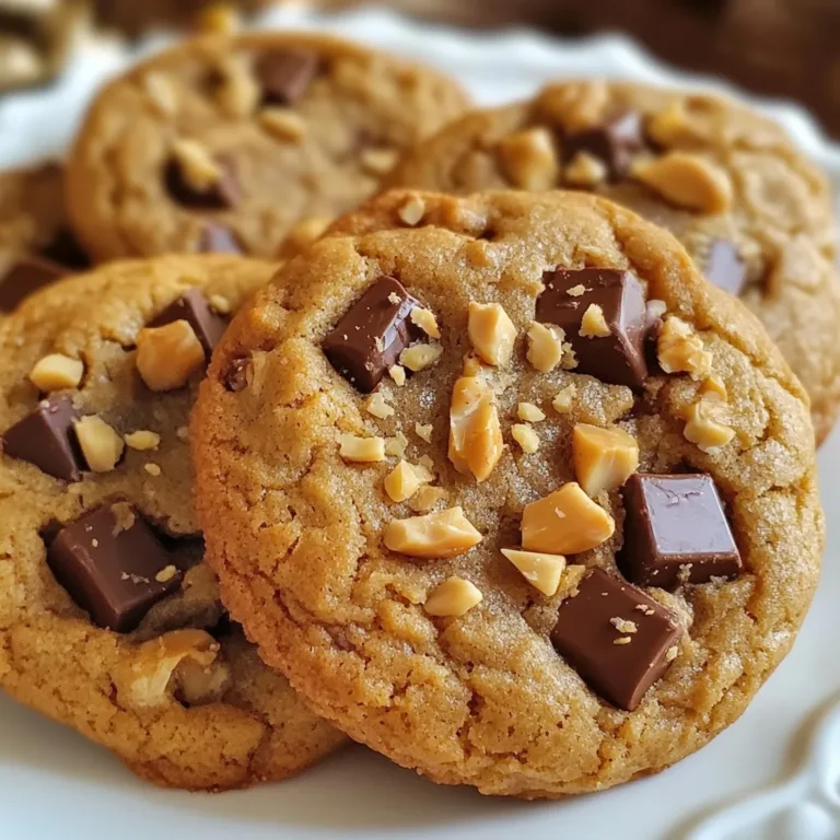 Für diese leckeren Kekse brauchen Sie: - 1 Tasse cremige Erdnussbutter - 1/2 Tasse braunen Zucker - 1/2 Tasse weißen Zucker - 1 großes Ei - 1 Teelöffel Vanilleextrakt - 1/2 Teelöffel Natron - Eine Prise Salz - 1 Tasse dunkle Schokoladenstückchen Diese Zutaten bilden die Basis für einen köstlichen Keks. Die Erdnussbutter bringt einen nussigen Geschmack. Die Zucker sorgen für Süße und die Schokoladenstückchen für den besonderen Genuss. Die Mengen sind einfach zu merken. Sie verwenden Tassen und Teelöffel. Eine Tasse Erdnussbutter und jeweils eine halbe Tasse Zucker sind perfekt. Das große Ei bindet alles zusammen. Die Teelöffel sind für das Natron und den Vanilleextrakt wichtig. Diese Maße sorgen für ein gelungenes Ergebnis. Wenn Sie noch mehr Geschmack mögen, fügen Sie hinzu: - 1/2 Tasse gehackte geröstete Erdnüsse Diese Option bringt zusätzlichen Crunch. Die gerösteten Erdnüsse machen die Kekse noch nussiger. Sie können auch andere Zutaten ausprobieren, wie z.B. weiße Schokoladenstückchen oder Haferflocken. So wird jedes Blech Kekse etwas anders. {{ingredient_image_2}} Zuerst heize ich den Ofen auf 175°C vor. Das sorgt für eine gleichmäßige Wärme. Dann lege ich ein Backblech mit Backpapier aus. Das Backpapier hilft, die Kekse leicht zu lösen. Es ist wichtig, alles bereit zu haben, bevor ich anfange zu backen. In einer großen Schüssel gebe ich 1 Tasse cremige Erdnussbutter. Dazu kommen 1/2 Tasse brauner Zucker und 1/2 Tasse weißer Zucker. Ich mische alles gründlich, bis die Masse cremig ist. Dann füge ich ein großes Ei und 1 Teelöffel Vanilleextrakt hinzu. Ich rühre weiter, bis alles gut vermischt ist. Jetzt streue ich 1/2 Teelöffel Natron und eine Prise Salz in die Mischung. Das Natron hilft, die Kekse aufgehen zu lassen. Dann hebe ich 1 Tasse dunkle Schokoladenstückchen unter. Wenn ich mag, füge ich auch 1/2 Tasse gehackte geröstete Erdnüsse hinzu. Um die Kekse zu formen, nehme ich einen Kekslöffel. Ich setze abgerundete Teigbälle auf das Backblech. Dabei lasse ich etwa 5 cm Abstand zwischen den Keksen. Ich drücke jeden Keksball leicht an, damit sie gleichmäßig backen. Jetzt kommen die Kekse in den vorgeheizten Ofen. Ich backe sie etwa 10-12 Minuten. Die Ränder sollten goldbraun sein, während die Mitte leicht weich bleibt. Nach dem Backen nehme ich die Kekse aus dem Ofen. Ich lasse sie 5 Minuten auf dem Blech abkühlen. Danach lege ich sie auf ein Kuchengitter, um vollständig abzukühlen. Die Kekse sind jetzt bereit zum Genießen! Um die perfekte Konsistenz zu erreichen, ist die richtige Menge an Erdnussbutter wichtig. Verwenden Sie immer cremige Erdnussbutter für eine glatte Textur. Messen Sie die Zutaten genau ab. Zu viel Zucker kann die Kekse hart machen. Achten Sie darauf, die Kekse nicht zu lange zu backen. Sie sollten leicht unterbacken sein, damit sie nach dem Abkühlen weich bleiben. Ein häufiger Fehler ist das Übermixen des Teigs. Mixen Sie nur so lange, bis alles gerade vermischt ist. Ein weiterer Fehler ist das Ignorieren der Abstände zwischen den Keksen auf dem Blech. Lassen Sie mindestens 5 cm Platz, damit die Kekse beim Backen Platz zum Ausbreiten haben. Vermeiden Sie es auch, die Kekse sofort nach dem Backen zu bewegen. Lassen Sie sie zuerst auf dem Blech abkühlen. Für verschiedene Geschmäcker können Sie die Schokoladenstückchen ersetzen. Probieren Sie weiße Schokolade oder Milchschokolade aus. Fügen Sie getrocknete Früchte wie Cranberries für eine fruchtige Note hinzu. Auch Gewürze wie Zimt oder Muskatnuss können interessante Akzente setzen. Für einen knackigen Biss können Sie gehackte Nüsse oder Pretzel-Stücke hinzufügen. Pro Tipps Die richtige Erdnussbutter wählen: Verwenden Sie cremige Erdnussbutter für eine gleichmäßige Textur und besseren Geschmack. Vermeiden Sie natürliche Erdnussbutter, die Öl absetzt. Backzeit im Auge behalten: Überwachen Sie die Kekse während des Backens, um sicherzustellen, dass sie nicht zu lange im Ofen bleiben. Sie sollten leicht unterbacken aussehen, wenn Sie sie herausnehmen. Variationen ausprobieren: Fügen Sie andere Zutaten wie Karamellstückchen oder Nüsse hinzu, um den Keksen eine interessante Note zu verleihen und den Geschmack zu variieren. Aufbewahrungstipps: Lagern Sie die Kekse in einem luftdichten Behälter, um ihre Frische zu erhalten. Sie können auch einfrieren, um sie länger haltbar zu machen. {{image_4}} Um die Erdnussbutter-Schokoladenstückchen-Kekse frisch zu halten, bewahre sie in einem luftdichten Behälter auf. Der Behälter schützt die Kekse vor Luft und Feuchtigkeit. Lege ein Stück Brot in den Behälter. Das Brot hält die Kekse weich und feucht. Achte darauf, die Kekse ganz abkühlen zu lassen, bevor du sie lagerst. So vermeidest du, dass sie matschig werden. Die Kekse bleiben bei richtiger Lagerung etwa eine Woche frisch. Wenn du sie einfrierst, halten sie bis zu drei Monate. Stelle sicher, dass du die Kekse in einem gefrierfesten Behälter aufbewahrst. So bleibt ihr Geschmack und ihre Textur erhalten. Zum Auftauen lege die Kekse einfach für einige Stunden in den Kühlschrank oder lasse sie bei Raumtemperatur liegen. Wenn die Kekse etwas hart geworden sind, gibt es einfache Tricks, um sie wieder weich zu machen. Lege einen halben Apfel oder ein Stück frisches Brot zusammen mit den Keksen in den Behälter. Nach ein paar Stunden wirken die Kekse wieder frisch. Alternativ kannst du die Kekse kurz in die Mikrowelle legen. Erhitze sie für 5-10 Sekunden, um sie leicht zu erwärmen. So werden sie wieder weich und lecker. Für eine glutenfreie Version der Erdnussbutter-Schokoladenstückchen Kekse können Sie glutenfreies Mehl verwenden. Sie können auch Mandelmehl oder Kokosmehl ausprobieren. Diese Mehle geben den Keksen eine nussige Note. Achten Sie darauf, dass alle anderen Zutaten ebenfalls glutenfrei sind. So bleibt der Genuss ungetrübt! Um die Kekse vegan zu machen, ersetzen Sie das Ei durch einen Esslöffel Leinsamenmehl. Mischen Sie das Leinsamenmehl mit drei Esslöffeln Wasser. Lassen Sie es einige Minuten quellen. Verwenden Sie dann pflanzliche Butter oder Kokosöl anstelle von normaler Butter. Achten Sie darauf, vegane Schokoladenstückchen zu wählen. Sie können die Kekse auf viele Arten anpassen. Fügen Sie Zimt oder Muskatnuss für einen warmen Geschmack hinzu. Auch getrocknete Früchte wie Cranberries oder Rosinen passen gut. Wenn Sie es schokoladiger mögen, verwenden Sie Schokoladenstückchen in verschiedenen Sorten, wie weiße oder Milchschokolade. Probieren Sie auch Erdnussbutter mit Stückchen für mehr Textur! Um die Kekse weicher zu machen, gibt es einige Tipps. Verwenden Sie mehr braunen Zucker. Brauner Zucker enthält Melasse, die Feuchtigkeit hält. Ein zusätzliches Ei kann auch helfen, die Kekse weicher zu machen. Achten Sie darauf, die Kekse nicht zu lange zu backen. Nehmen Sie sie aus dem Ofen, wenn die Ränder goldbraun sind, aber die Mitte noch weich aussieht. Lassen Sie sie auf dem Blech auskühlen. So bleiben sie weich und zart. Ja, Sie können Erdnussbutter durch andere Nussbutter ersetzen. Mandelbutter oder Cashewbutter sind gute Alternativen. Diese Nussbutter haben auch einen tollen Geschmack. Achten Sie darauf, dass die Konsistenz ähnlich ist. Cremige Nussbutter funktioniert am besten für diese Kekse. Denken Sie daran, dass der Geschmack anders sein wird, aber ebenso lecker. Dunkle Schokolade passt perfekt zu den Erdnüssen. Sie hat einen reichen Geschmack und macht die Kekse besonders. Sie können auch Milchschokolade verwenden, wenn Sie es süßer mögen. Weiße Schokolade bringt eine cremige Note. Für eine interessante Mischung probieren Sie verschiedene Schokoladensorten. Sehen Sie, was Ihnen am besten schmeckt! Erdnussbutter-Schokoladenstückchen-Kekse sind einfach zu machen. Wir haben die Hauptzutaten, Maße und optionale Zusätze besprochen. Die Schritt-für-Schritt-Anleitung hilft dir beim Backen. Du weißt nun, wie du die perfekte Konsistenz erreichst und Fehler vermeidest. Auch Aufbewahrung und Variationen haben wir behandelt. Nutze das Wissen, um die besten Kekse zu backen. Experimentiere mit neuen Geschmäckern. Viel Spaß beim Backen!