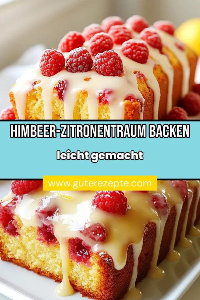 Entdecken Sie das köstliche Himbeer-Zitronen-Brot, ein einfaches Zitronenbrot Rezept, das mit frischen Himbeeren und einer erfrischenden Zitronen-Zest-Note begeistert. Dieses Himbeer-Zitronen-Dessert ist perfekt für jede Gelegenheit und kommt mit einem leckeren Zuckerguss. Holen Sie sich unser Himbeerrezept mit Zuckerguss für ein unwiderstehliches Backerlebnis. Jetzt probieren und speichern! #HimbeerZitronenBrot #ZitronenZestRezept #Himbeerrezept #Zitronenbrot