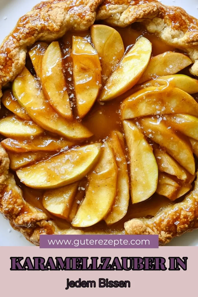 Entdecken Sie das perfekte Karamell-Apfel-Galette Rezept! Diese rustikale Galette mit Äpfeln kombiniert den köstlichen Geschmack von frischen Äpfeln mit reichhaltiger Karamellsauce. Egal ob für besondere Anlässe oder einfach zum Genießen – unser einfaches Galette Rezept ist mühelos zuzubereiten. Überraschen Sie Ihre Gäste mit diesem leckeren Apfelkuchen Rezept. Jetzt ausprobieren und speichern! #KaramellApfelGalette #ApfelkuchenRezept #einfachesGaletteRezept #KaramellsauceApfelgerichte