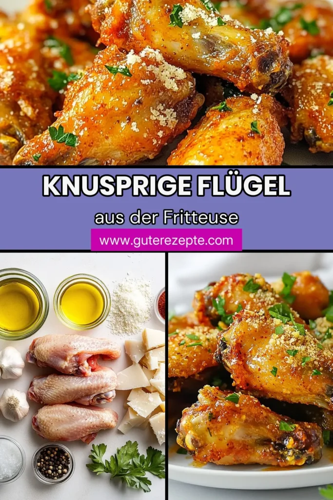 Entdecke unser leckeres Luftfritteusen-Rezept für knusprige Hähnchenflügel mit köstlichem Knoblauch und Parmesan! Diese einfachen Hähnchenrezepte sind die perfekten gesunden Snacks für jede Gelegenheit. Bereite die knusprigen Knoblauch-Parmesan-Flügel schnell zu und beeindrucke deine Freunde! Probiere es aus und teile deine Kreationen! #LuftfritteusenRezept #KnoblauchParmesanFlügel #Hähnchenrezepte #GesundeSnacks