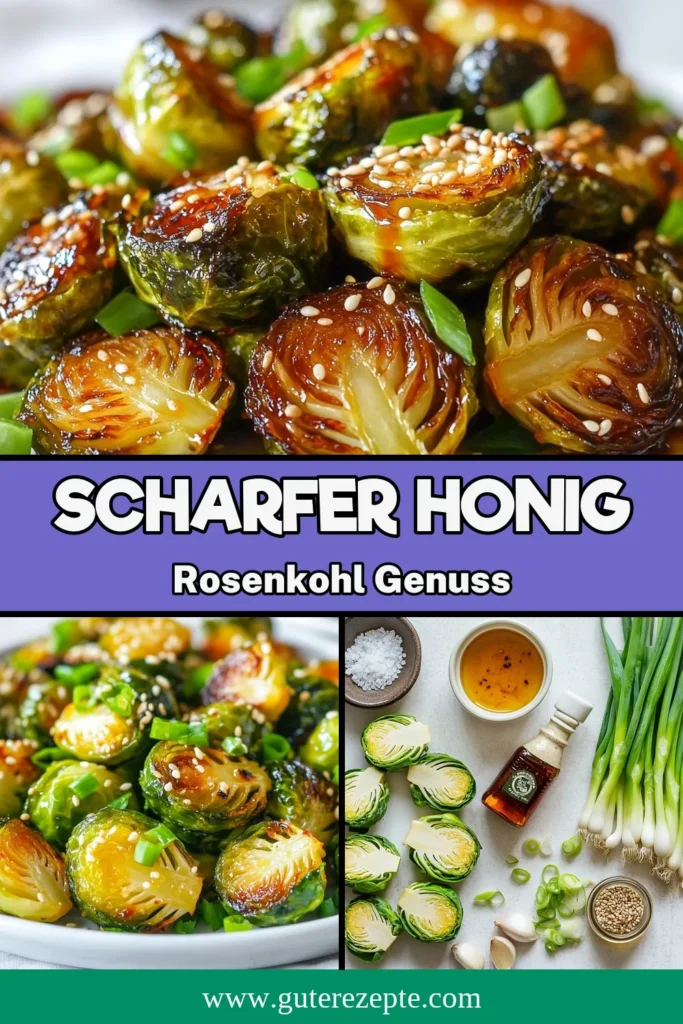 Entdecken Sie dieses köstliche Rezept für Sriracha Honig Rosenkohl! Diese perfekt gebratenen Rosenkohl-Hälften sind eine würzige Beilage, die das perfekte Gleichgewicht zwischen Süße und Schärfe bietet. Ideal für gesunde Beilagenrezepte, die sowohl geschmackvoll als auch nahrhaft sind. Probieren Sie diesen würzigen Rosenkohl aus und überraschen Sie Ihre Gäste! Speichern Sie das Rezept und genießen Sie es! #SrirachaHonigRosenkohl #geb ratenerRosenkohl #gesundeBeilagenrezepte #RosenkohlMitSriracha