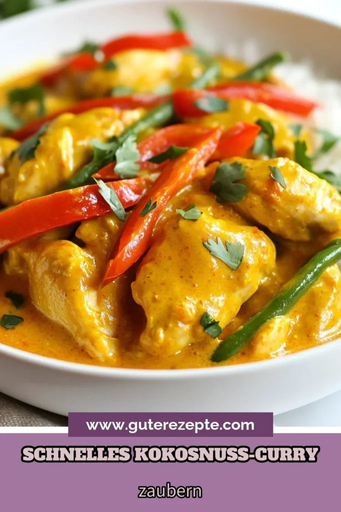 Entdecke dieses einfache und schnelle Instant Pot Hähnchen Curry Rezept! Unser schnelles Kokosnuss Curry mit zarten Hähnchenschenkeln und cremiger Kokosmilch ist perfekt für stressige Tage. In nur 30 Minuten zauberst du ein köstliches Curry mit Kokosmilch, das die ganze Familie lieben wird. Probiere dieses einfache Instant Pot Rezept aus und lass dich von den Aromen begeistern! Jetzt merken und nachkochen! #InstantPot #HähnchenCurry #KokosnussCurry #EinfacheRezepte