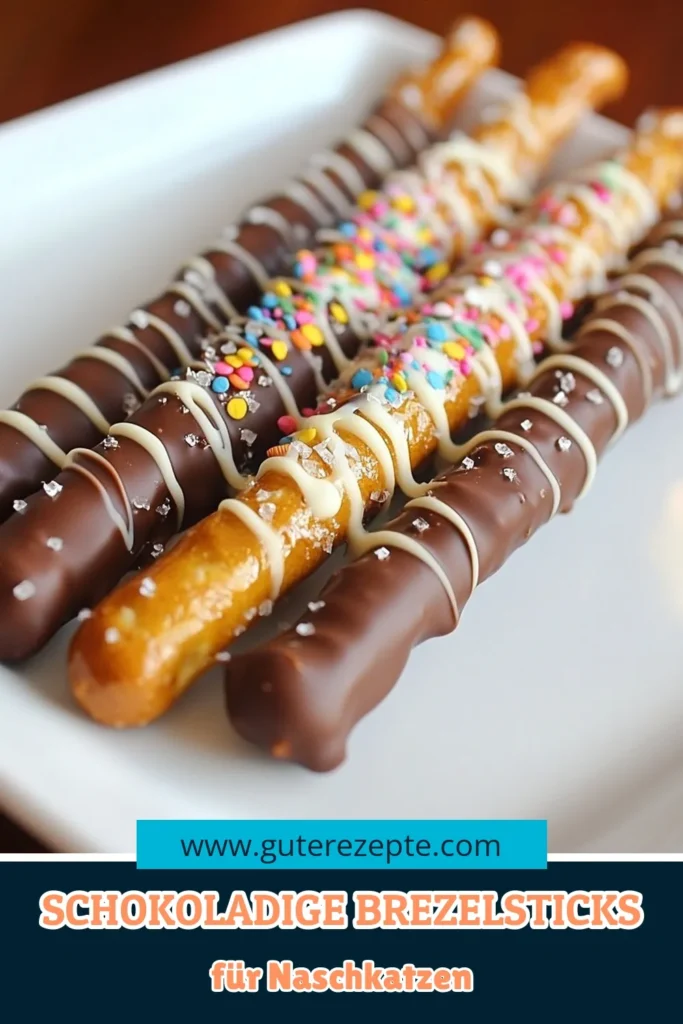 Entdecke unser Choco-Crazy Rezept für Brezelstangen mit Schokolade! Mit nur wenigen Zutaten kannst du diese köstlichen schokoladenüberzogenen Brezeln zuhause selbst machen. Ideal als süße Snacks für jede Gelegenheit. Lass deiner Kreativität freien Lauf und dekoriere sie mit Nüssen oder Streuseln. Dieses einfaches Rezept für Brezelstangen ist perfekt für Partys oder als Geschenk. Probiere es aus und teile deine Kreation! #BrezelstangenMitSchokolade #SüßeSnacks #ChocoCrazyRezept #SchokoladenüberzogeneBrezeln