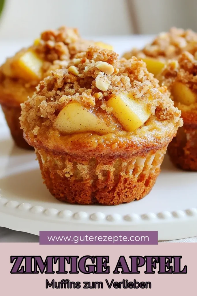 Entdecken Sie die köstlichen Zimt Apfel Muffins, die perfektes Frühstück oder Snack sind! Diese Apfel Crumble Muffins kombinieren frische Äpfel mit einem knusprigen Topping und sind Teil unserer gesunden Muffinrezepte. Bereiten Sie einfach diese einfachen Muffins mit Äpfeln zu und genießen Sie den warmen Zimtgeschmack. Perfekt für jede Gelegenheit! Jetzt das Zimt Muffin Rezept ausprobieren und das Rezept speichern! #ZimtMuffin #MuffinRezepte #ApfelCrumble #GesundeRezepte