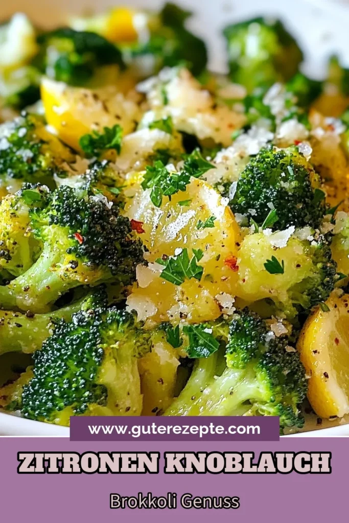 Entdecken Sie unser gesundes Gemüse-Rezept für Zitronen-Knoblauch-Röstbrokkoli! Diese köstliche vegetarische Beilage kombiniert gerösteten Brokkoli mit aromatischem Knoblauch und frischer Zitrone. Perfekt als Ofen-Brokkoli Rezept, das alle begeistert. Verfeinern Sie es mit Parmesan für extra Geschmack. Ideal für Familienessen oder als Beilage. Lassen Sie sich dieses Rezept für Zitronen-Knoblauch-Röstbrokkoli nicht entgehen! #GesundKochen #VegetarischeRezepte #OfenGemüse #LeckerEssen