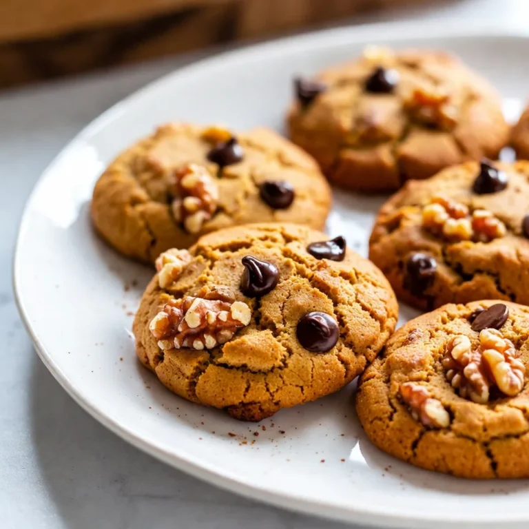 Die Hauptzutaten sind einfach und lecker. Hier ist, was du brauchst: - 1 Tasse ungesalzene Butter, weich - 1 Tasse brauner Zucker, fest verpackt - 1/2 Tasse Kristallzucker - 1 großes Ei - 1 Esslöffel Vanilleextrakt - 2 Tassen Weizenmehl - 1 Teelöffel Natron - 1/2 Teelöffel Backpulver - 1 Teelöffel Kürbiskuchengewürz - 1/2 Teelöffel gemahlener Zimt - 1/4 Teelöffel Salz - 1 Tasse halbherbe Schokoladenstückchen - 1/4 Tasse aufgebrühter und abgekühlter Espresso oder starker Kaffee Diese Zutaten bilden die Basis für die Kekse. Jedes Element bringt seinen eigenen Geschmack mit. Die Butter sorgt für einen reichen, cremigen Geschmack. Der Zucker macht die Kekse süß und goldbraun. Zusätzliche Zutaten machen die Kekse noch besser. Du kannst Walnüsse hinzufügen. Hier ist eine optionale Zutat: - 1/2 Tasse gehackte Walnüsse (optional) Walnüsse geben den Keksen einen tollen Crunch. Sie sind eine gute Wahl, wenn du etwas Textur willst. Du kannst auch andere Nüsse oder Trockenfrüchte verwenden. Diese Kekse enthalten einige Allergene. Hier sind die wichtigsten: - Gluten aus Weizenmehl - Milch aus Butter - Nüsse, wenn du Walnüsse verwendest Wenn du Allergien hast, gibt es viele Alternativen. Du kannst glutenfreies Mehl verwenden, um die Kekse glutenfrei zu machen. Nutze pflanzliche Butter für eine milchfreie Option. Für die Nüsse kannst du Sonnenblumenkerne oder Kürbiskerne verwenden. So kannst du die Kekse anpassen und sicher genießen. {{ingredient_image_2}} Um den Teig für die Kekse zu machen, beginne mit einer großen Schüssel. Nimm die weiche Butter und die beiden Zuckersorten. Schlage sie mit einem Handmixer, bis die Mischung leicht und fluffig ist. Es sollte eine cremige Konsistenz haben. Das ist wichtig für die Textur der Kekse. Jetzt kommt das Ei und der Vanilleextrakt dazu. Rühre alles gut um, bis es gleichmäßig ist. Dann füge den abgekühlten Espresso oder starken Kaffee hinzu. Mische alles, bis du einen glatten Teig hast. Das gibt den Keksen einen tollen Geschmack. In einer separaten Schüssel mische das Mehl, Natron, Backpulver, Kürbiskuchengewürz, Zimt und Salz. Vermenge diese trockenen Zutaten gut. Das sorgt dafür, dass die Gewürze gleichmäßig in den Keksen verteilt sind. Nun füge die trockene Mischung langsam zu den feuchten Zutaten hinzu. Rühre vorsichtig, um das Overmixen zu vermeiden. Das ist der Schlüssel zu zarten Keksen. Jetzt ist es Zeit, die Schokoladenstückchen und Walnüsse hinzuzufügen. Hebe sie vorsichtig unter den Teig. Decke die Schüssel mit Frischhaltefolie ab. Lass den Teig für mindestens 30 Minuten im Kühlschrank ruhen. So verbinden sich die Aromen besser. Heize deinen Ofen auf 180°C vor. Lege ein Backblech mit Backpapier aus. Mit einem Kekslöffel oder Esslöffel forme kleine Portionen aus dem Teig. Achte darauf, genügend Platz zwischen den Keksen zu lassen. Sie laufen beim Backen auseinander. Backe die Kekse für 10-12 Minuten. Sie sind fertig, wenn die Ränder goldbraun sind und die Mitte fest aussieht. Lass sie nach dem Backen für 5 Minuten auf dem Blech abkühlen. Nach 5 Minuten transferiere die Kekse auf ein Kuchengitter. Lass sie dort vollständig abkühlen. Um sie schön zu präsentieren, lege die Kekse auf einen festlichen Teller. Bestreue sie mit etwas extra Kürbiskuchengewürz. Serviere sie idealerweise mit einer heißen Tasse Kaffee oder Tee. So wird der Genuss perfekt! Um die besten Kürbis-Gewürz-Latte-Kekse zu backen, ist der Teig wichtig. Kühlen Sie den Teig mindestens 30 Minuten. Kühle sorgt für eine bessere Textur. Achten Sie darauf, die Kekse nicht zu lange zu backen. Ein goldbrauner Rand zeigt, dass sie fertig sind. Lassen Sie die Kekse nach dem Backen kurz auf dem Blech ruhen. So behalten sie ihre Form. Ein häufiger Fehler ist, die Zutaten zu lange zu mixen. Das führt zu harten Keksen. Mischen Sie die trockenen und feuchten Zutaten nur kurz. Ein anderer Fehler ist die falsche Temperatur des Ofens. Stellen Sie sicher, dass Ihr Ofen richtig vorgeheizt ist. Zu heiß backen kann die Kekse verbrennen, während sie innen roh bleiben. Für einen anderen Geschmack können Sie Nüsse weglassen. Fügen Sie stattdessen getrocknete Cranberries hinzu. Möchten Sie es schokoladiger? Erhöhen Sie die Schokoladenstückchen auf 1,5 Tassen. Für eine würzigere Note können Sie mehr Zimt oder Muskatnuss verwenden. Experimentieren Sie mit den Gewürzen, um Ihren perfekten Keks zu finden. Pro Tipps Teig Kühlen: Den Keksteig vor dem Backen mindestens 30 Minuten im Kühlschrank ruhen lassen, um die Aromen zu intensivieren und die Textur zu verbessern. Espresso Alternativen: Falls kein Espresso zur Hand ist, können Sie starken Kaffee verwenden. Der Geschmack bleibt ähnlich und verleiht den Keksen die nötige Tiefe. Variationen: Experimentieren Sie mit verschiedenen Nüssen oder Schokoladensorten, um den Keksen eine persönliche Note zu verleihen. Richtige Backzeit: Achten Sie darauf, die Kekse nicht zu lange zu backen. Sie sollten am Rand goldbraun und in der Mitte noch leicht weich sein. {{image_4}} Kekse sind am besten, wenn sie frisch gebacken sind. Aber du kannst sie auch gut lagern, um ihren Geschmack zu bewahren. Stelle sicher, dass die Kekse vollständig abgekühlt sind. Das verhindert, dass sie matschig werden. Verwende einen luftdichten Behälter. Lege ein Blatt Backpapier zwischen die Schichten, wenn du viele Kekse stapelst. So bleibt die Textur besser erhalten. Du kannst die Kekse im Kühlschrank aufbewahren. Das hält sie frisch für bis zu einer Woche. Wenn du sie länger behalten möchtest, friere sie ein. Lege die Kekse in einen gefrierfesten Beutel. So bleiben sie bis zu drei Monate gut. Achte darauf, die Kekse zu beschriften. So weißt du, wann du sie eingefroren hast. Zum Auftauen lege sie einfach bei Raumtemperatur hin. Alternativ kannst du sie kurz in die Mikrowelle geben. Die Haltbarkeit der Kekse beträgt etwa eine Woche im Kühlschrank. Im Gefrierfach sind sie bis zu drei Monate genießbar. Achte auf Anzeichen von Schimmel oder einen unangenehmen Geruch. Das zeigt, dass die Kekse nicht mehr gut sind. Wenn du die Kekse richtig lagerst, kannst du ihren köstlichen Geschmack länger genießen. Wenn du eine glutenfreie Version der Kürbis-Gewürz-Latte-Kekse möchtest, gibt es tolle Optionen. Du kannst das Weizenmehl einfach durch eine glutenfreie Mehlmischung ersetzen. Achte darauf, dass die Mischung Xanthan enthält, um die Textur zu verbessern. Das sorgt dafür, dass deine Kekse nicht bröckelig werden. Um die Kekse vegan zuzubereiten, ersetze das Ei durch ein Apfelmus oder eine Banane. Nutze vegane Butter anstelle von normaler Butter. Achte darauf, dass auch die Schokoladenstückchen vegan sind. So kannst du die köstlichen Kekse ohne tierische Produkte genießen. Füge deiner Keks-Mischung kreative Zusätze hinzu. Zum Beispiel passen geröstete Kürbiskerne gut. Sie bringen beim Essen einen schönen Crunch. Du kannst auch einen Hauch von Muskatnuss oder Ingwer hinzufügen, um den Geschmack zu variieren. Eine Prise Meersalz oben auf den Keksen verstärkt den süßen Geschmack. Die Zubereitung der Kürbis-Gewürz-Latte-Kekse dauert insgesamt etwa 1 Stunde. Die aktive Zeit beträgt etwa 15 Minuten. Du musst auch den Teig mindestens 30 Minuten kühlen, um die Aromen zu verbessern. Ja, du kannst die Schokoladenstückchen weglassen. Die Kekse schmecken auch ohne sie sehr gut. Du kannst stattdessen mehr Walnüsse oder andere Nüsse verwenden. Das gibt den Keksen eine andere, aber leckere Note. Um die Kekse aromatischer zu machen, füge mehr Gewürze hinzu. Du kannst etwas mehr Zimt oder Muskatnuss verwenden. Auch ein Hauch von Ingwer kann die Aromen verstärken. Probiere auch, den Espresso durch einen aromatischen Kaffee zu ersetzen. Ja, die Kekse sind auch für den Sommer geeignet! Obwohl sie herbstlich wirken, schmecken sie das ganze Jahr über gut. Du kannst die Gewürze anpassen, um sie leichter zu machen. Eine frische Note mit Zitrone könnte auch interessant sein. Zusammenfassend haben wir die Hauptzutaten und Optionen für Kürbis-Gewürz-Latte-Kekse erkundet. Ich erklärte die Zubereitung des Teigs und die Schritte zum Backen. Unsere Tipps helfen dir, perfekte Kekse zu machen und Fehler zu vermeiden. Zudem haben wir verschiedene Aufbewahrungsmöglichkeiten und kreative Varianten behandelt. Denke daran, dass du diese Kekse nach deinem Geschmack anpassen kannst. Mit diesem Wissen kannst du köstliche Kekse backen und alle beeindrucken!