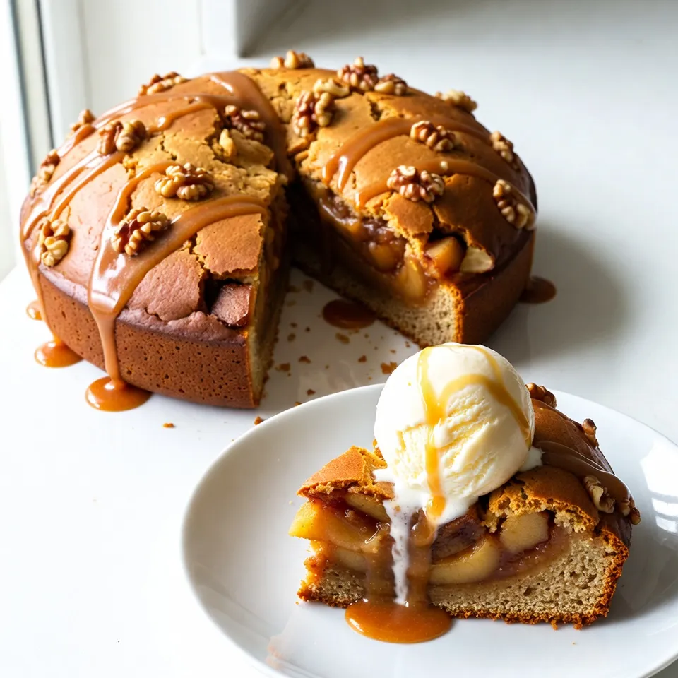 Für diesen köstlichen Kuchen brauchen Sie nur einige einfache Zutaten. Diese Zutaten machen den Kuchen besonders lecker: - 1 Dose (600 g) Apfel-Bioteig-Füllung - 240 ml Karamellsauce, aufgeteilt - 1 Packung (432 g) gelbe Backmischung - 120 g ungesalzene Butter, geschmolzen - 1 Teelöffel gemahlener Zimt Um den Kuchen noch besser zu machen, können Sie ein paar zusätzliche Zutaten hinzufügen: - 120 g gehackte Walnüsse (optional) - Vanilleeis (zum Servieren, optional) Die Walnüsse geben einen tollen Crunch und das Eis macht es noch besser. Um diesen Kuchen zu backen, brauchen Sie ein paar wichtige Küchenutensilien: - Eine 23x33 cm große Backform - Antihaftspray oder Butter zum Einfetten - Eine mittelgroße Schüssel zum Mischen - Einen Löffel oder eine Kelle zum Verteilen der Füllung Mit diesen Zutaten und Utensilien kann jeder diesen leckeren Karamell-Apfel-Dump-Kuchen zubereiten. Es macht Spaß, und das Ergebnis ist immer ein Hit! {{ingredient_image_2}} Heize den Ofen auf 175 °C vor. Fette eine große Backform (23x33 cm) mit Butter oder Antihaftspray ein. So bleibt der Kuchen nicht kleben und lässt sich später leicht herausnehmen. Verteile die Apfel-Bioteig-Füllung gleichmäßig auf dem Boden der Backform. Die Füllung sorgt für einen fruchtigen Geschmack. Träufle die Hälfte der Karamellsauce über die Äpfel. So zieht der Karamell in die Füllung und gibt ihr noch mehr Geschmack. In einer mittelgroßen Schüssel mische die gelbe Backmischung mit dem gemahlenen Zimt. Streue diese Mischung gleichmäßig über die Äpfel in der Backform. Gieße die geschmolzene Butter gleichmäßig darüber. Achte darauf, dass das gesamte Trockenpulver befeuchtet wird. Wenn du Walnüsse magst, streue sie jetzt darauf. Backe den Kuchen im vorgeheizten Ofen für 35-40 Minuten. Die Oberfläche sollte goldbraun sein und die Ränder blubbern. Träufle die restliche Karamellsauce über den warmen Kuchen. Lass ihn kurz abkühlen. Serviere den Kuchen warm oder bei Raumtemperatur. Ein Stück mit Vanilleeis macht den Genuss perfekt! Um den besten Karamell-Apfel-Dump-Kuchen zu machen, fangen Sie mit frischen Zutaten an. Eine gute Qualität der Apfel-Bioteig-Füllung macht viel aus. Achten Sie darauf, die Karamellsauce gleichmäßig über die Füllung zu geben. So wird der Geschmack intensiv. Wenn Sie Zimt hinzufügen, verwenden Sie frisch gemahlenen Zimt. Das gibt mehr Aroma. Das richtige Backen ist wichtig. Halten Sie die Zeit genau ein. Der Kuchen sollte goldbraun sein und blubbern. Wenn er fertig ist, träufeln Sie die restliche Karamellsauce über die Oberseite. Das macht den Kuchen noch besser. Ein häufiger Fehler ist, die Backform nicht gut einzufetten. Das führt dazu, dass der Kuchen kleben bleibt. Stellen Sie sicher, dass die Form gut gefettet ist. Ein anderer Fehler ist, die Butter nicht gleichmäßig zu verteilen. Gießen Sie sie langsam und gleichmäßig über die Backmischung. Zu viel oder zu wenig Karamellsauce kann den Geschmack verändern. Achten Sie darauf, dass Sie die Menge genau abmessen. Wenn Sie Walnüsse verwenden, hacken Sie sie grob. So bekommen Sie den besten Biss. Der Karamell-Apfel-Dump-Kuchen sieht am besten aus, wenn er warm serviert wird. Schneiden Sie ihn in Stücke und legen Sie diese auf einen schönen Teller. Ein Stück Vanilleeis sorgt für einen tollen Kontrast. Träufeln Sie etwas Karamellsauce darüber, um den Look zu verbessern. Für eine festliche Note können Sie den Kuchen mit einigen Apfelscheiben garnieren. Frische Minze macht das Ganze noch schöner. Verwenden Sie bunte Teller, um den Kuchen ansprechend zu präsentieren. Pro Tipps Äpfel vorbereiten: Verwenden Sie frische Äpfel anstelle der Dosenfüllung, um einen intensiveren Geschmack zu erzielen. Schneiden Sie sie in dünne Scheiben und mischen Sie sie mit etwas Zitronensaft, um die Frische zu bewahren. Buttertemperatur: Stellen Sie sicher, dass die Butter nicht zu heiß ist, wenn Sie sie über die Backmischung gießen, um ein gleichmäßiges Befeuchten zu gewährleisten und ein Anbrennen zu verhindern. Karamellsauce anpassen: Für ein intensiveres Karamellaroma können Sie die Karamellsauce selbst herstellen. Einfach Zucker und Sahne in einem Topf erwärmen, bis sie eine goldene Farbe erreichen. Servieroptionen: Servieren Sie den Kuchen warm mit einer Kugel Vanilleeis und einer zusätzlichen Karamellsauce für ein luxuriöses Dessert-Erlebnis. {{image_4}} Sie können andere Obstsorten für diesen Kuchen nutzen. Anstelle von Äpfeln passen Birnen gut. Sie haben einen süßen Geschmack und bringen eine feine Textur. Auch Kirschen oder Pfirsiche sind tolle Alternativen. Diese Früchte geben dem Kuchen eine frische Note und variieren den Geschmack. Wenn Sie die Füllung ändern, ist die Karamellsauce immer noch ein Muss. Für glutenfreie Varianten wählen Sie eine spezielle glutenfreie Backmischung. Diese ist leicht erhältlich und funktioniert gut. Achten Sie darauf, dass die Karamellsauce auch glutenfrei ist. Für eine vegane Option ersetzen Sie die Butter durch Kokosöl oder vegane Margarine. Nutzen Sie auch eine pflanzliche Karamellsauce. So bleibt der Kuchen lecker und für alle geeignet. Lust auf mehr? Fügen Sie einige Toppings hinzu! Gehackte Nüsse bringen einen schönen Crunch. Streuen Sie sie einfach oben drauf, bevor Sie den Kuchen backen. Für einen besonderen Touch können Sie auch Schokoladenstückchen verwenden. Servieren Sie den Kuchen warm mit einer Kugel Vanilleeis. Das schmeckt einfach himmlisch! Ein weiteres Topping könnte Schlagsahne sein. Es macht den Kuchen noch dekadenter und köstlicher. Um den Karamell-Apfel-Dump-Kuchen frisch zu halten, lassen Sie ihn zuerst abkühlen. Schneiden Sie den Kuchen in Stücke. Legen Sie die Stücke in einen luftdichten Behälter. Sie können auch Frischhaltefolie verwenden, um die Stücke gut zu umwickeln. So bleibt der Kuchen saftig und lecker. Der Kuchen bleibt bei richtiger Lagerung bis zu fünf Tage frisch. Im Kühlschrank hält er sich auch gut. Achten Sie darauf, ihn gut abzudecken. So trocknet er nicht aus und bleibt schmackhaft. Um den Kuchen wieder aufzuwärmen, nutzen Sie den Ofen oder die Mikrowelle. Heizen Sie den Ofen auf 175 °C vor. Legen Sie die Stücke auf ein Backblech und backen Sie sie für etwa zehn Minuten. In der Mikrowelle reicht eine Minute bei mittlerer Hitze. Fügen Sie nach Bedarf etwas Karamellsauce hinzu, um den Geschmack zu intensivieren. Ich empfehle, ihn warm mit Vanilleeis zu servieren. Die Zubereitung des Karamell-Apfel-Genuss-Kuchens dauert insgesamt etwa 50 Minuten. Davon sind 10 Minuten für die Vorbereitungen und 35-40 Minuten für das Backen nötig. Dies macht ihn perfekt für einen schnellen Genuss. Wenn Sie Gäste haben oder eine süße Leckerei wollen, ist dies ideal. Ja, Sie können die Walnüsse weglassen, wenn Sie möchten. Der Kuchen bleibt trotzdem lecker. Die Walnüsse geben einen tollen Biss, aber er schmeckt auch ohne sie gut. Wenn jemand in Ihrer Familie Nüsse nicht mag, ist das kein Problem. Ja, der Kuchen schmeckt auch kalt sehr gut. Viele mögen ihn warm, aber bei Raumtemperatur ist er ebenfalls ein Genuss. Einige finden, dass die Aromen bei Kälte noch besser zur Geltung kommen. Es ist also eine gute Idee, Reste für später zu behalten. Der Karamell-Apfel-Genuss-Kuchen steckt voller leckerer Zutaten und einfacher Schritte. Ihr lernt, wie ihr die Füllung macht und den Kuchen perfekt bäckt. Ich habe Schlüssel-Tipps geteilt, um Fehler zu vermeiden und den Kuchen schön anzurichten. Ihr könnt sogar Variationen ausprobieren oder den Kuchen richtig lagern. Letztendlich ist dieser Kuchen ein Hit für jeden Anlass. Traut euch, neue Wege zu gehen, und genießt jeden Bissen!