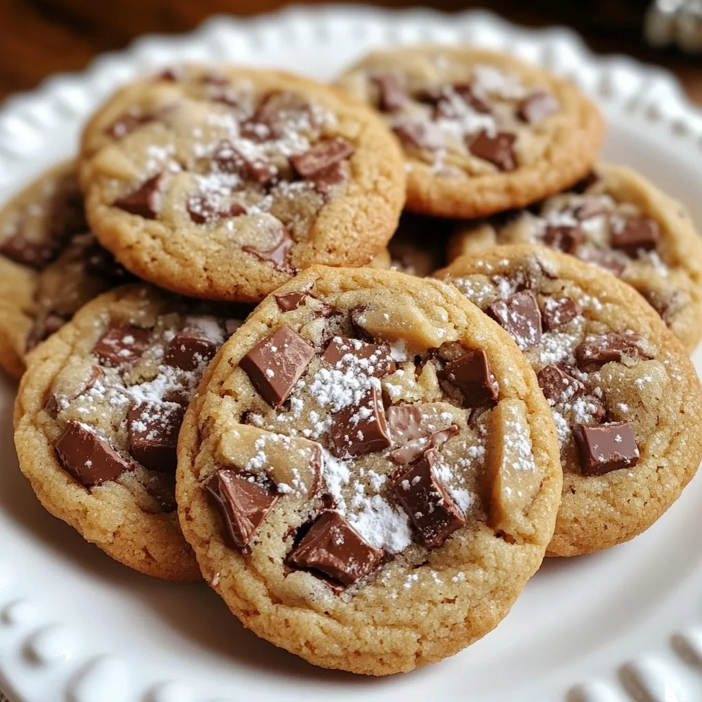 - 225 g ungesalzene Butter, weich - 150 g Haushaltszucker - 150 g brauner Zucker, gepresst - 1 Teelöffel Vanilleextrakt - 2 große Eier - 280 g Weizenmehl (Type 405) - 1 Teelöffel Backnatron - 1/2 Teelöffel Salz - 175 g dunkle Schokoladenstückchen - 75 g zerstoßene Pfefferminzbonbons (oder Zuckerstangen) - 1/4 Teelöffel Pfefferminzextrakt Die Zutaten sind der Schlüssel zu diesen leckeren Keksen. Zuerst brauchen wir weiche Butter. Sie wird die Basis für die Kekse sein. Butter bringt Geschmack und sorgt für eine gute Textur. Dann kommen die beiden Zuckerarten. Haushaltszucker macht die Kekse süß, während brauner Zucker einen tiefen, karamelligen Geschmack hinzufügt. Vanilleextrakt ist wichtig für das Aroma. Die Eier helfen, die Zutaten zu verbinden. Wir verwenden auch Weizenmehl, Backnatron und Salz. Diese trockenen Zutaten geben den Keksen Struktur. Dunkle Schokoladenstückchen sind ein Muss. Sie bringen Schokolade in jeden Biss. Vergessen Sie nicht die zerstoßenen Pfefferminzbonbons! Sie verleihen den Keksen einen frischen, coolen Geschmack. Ein wenig Pfefferminzextrakt verstärkt das Aroma weiter. Mit dieser Liste haben Sie alles, um die perfekten Pfefferminz Schokoladenstückchen Kekse zu backen. Stellen Sie sicher, dass Sie alle Zutaten bereit haben. So geht es gleich los mit dem Backen! {{ingredient_image_2}} Heize deinen Ofen auf 175 °C vor. Das gibt den Keksen die perfekte Hitze. Lege zwei Backbleche mit Backpapier aus. Das hilft, dass die Kekse nicht kleben bleiben. So kannst du sie leicht abnehmen. Nimm eine große Rührschüssel. Schlage die weiche Butter mit dem Haushaltszucker und dem braunen Zucker cremig. Das dauert etwa 2-3 Minuten. Es sollte fluffig und leicht sein. Füge dann den Vanilleextrakt hinzu. Gib die Eier nacheinander dazu. Rühre gut um, bis alles gut vermischt ist. In einer separaten Schüssel vermischst du das Mehl, das Backnatron und das Salz. Diese trockenen Zutaten gibst du nach und nach in die feuchte Mischung. Rühre nur so lange, bis alles verbunden ist. Übermische den Teig nicht, sonst werden die Kekse hart. Jetzt hebe vorsichtig die dunklen Schokoladenstückchen und die zerstoßenen Pfefferminzbonbons unter. Das sorgt für einen tollen Geschmack. Auch das Pfefferminzextrakt kommt jetzt dazu. Mische alles gut, damit die Zutaten gleichmäßig verteilt sind. Nutze einen Kekslöffel oder einen Esslöffel. Setze Portionen aus dem Teig auf die vorbereiteten Backbleche. Lasse etwa 5 cm Abstand zwischen den Keksen. So haben sie Platz zum Ausbreiten. Backe die Kekse im Ofen für 10-12 Minuten. Die Ränder sollten leicht goldbraun sein. Die Mitte sieht fest aus. Nimm die Kekse aus dem Ofen und lasse sie für ca. 5 Minuten auf den Blechen abkühlen. Danach kannst du sie auf ein Kuchengitter legen, um vollständig abzukühlen. Bedeutung des nicht Übermischens Nicht Übermischen ist wichtig. Wenn du die trockenen Zutaten zu lange rührst, wird der Teig zäh. Das macht deine Kekse weniger weich und fluffig. Mische die Zutaten nur so lange, bis alles gerade verbunden ist. Dann hast du die perfekte Konsistenz. Wie man die Keksgröße gleichmäßig hält Um gleich große Kekse zu bekommen, verwende einen Kekslöffel oder Esslöffel. Das sorgt für eine einheitliche Größe. Setze die Teigportionen mit etwa fünf Zentimetern Abstand auf das Blech. So haben die Kekse genug Platz zum Ausbreiten. Alternativen für Schokoladenstückchen Wenn du keine dunklen Schokoladenstückchen magst, kannst du auch andere Sorten nutzen. Weiße Schokolade oder Milchschokolade passen gut. Sie geben deinem Keks einen anderen, süßeren Geschmack. Verwendung von anderen Pfefferminzbonbons Zuckerbonbons oder andere Pfefferminzsorten sind ebenfalls eine Option. Du kannst sie zerdrücken und im Teig verwenden. Das bringt neue Geschmäcker in deine Kekse und macht sie noch interessanter. Pro Tipps Butter richtig weich machen: Stellen Sie sicher, dass die Butter bei Zimmertemperatur ist, damit sie sich besser mit den Zuckern vermischt und eine luftige Konsistenz entsteht. Teig nicht übermischen: Mischen Sie die trockenen Zutaten nur so lange, bis sie feucht sind. Ein Übermischen kann zu harten Keksen führen. Backzeit im Auge behalten: Jeder Ofen heizt unterschiedlich. Überprüfen Sie die Kekse nach 10 Minuten, um sicherzustellen, dass sie nicht zu lange backen. Festliche Garnierung: Fügen Sie vor dem Servieren eine Prise Puderzucker oder zusätzliche zerstoßene Pfefferminzbonbons hinzu, um einen schönen, festlichen Touch zu erzielen. {{image_4}} Um die Pfefferminz Schokoladenstückchen Kekse frisch zu halten, lagere sie in einem luftdichten Behälter. So bleiben sie weich und lecker. Du kannst auch ein Stück Brot in den Behälter legen. Das Brot hilft, die Feuchtigkeit zu halten. Die Haltbarkeit der Kekse beträgt etwa eine Woche. Sie schmecken frisch am besten. Wenn du sie länger aufbewahren möchtest, ist das Einfrieren eine gute Option. Du kannst die Kekse vor oder nach dem Backen einfrieren. Vor dem Backen: 1. Portioniere den Keksteig auf ein Backblech. 2. Stelle das Blech für eine Stunde in den Gefrierschrank. 3. Wenn die Portionen fest sind, lege sie in einen Gefrierbeutel. Nach dem Backen: 1. Lass die Kekse ganz abkühlen. 2. Lege die Kekse in einen luftdichten Behälter oder Gefrierbeutel. 3. Beschrifte den Beutel mit dem Datum. So bleiben die Kekse bis zu drei Monate frisch. Wenn du sie essen möchtest, lasse sie einfach bei Raumtemperatur auftauen. Ich liebe es, die Kekse festlich zu präsentieren. Ein großes Keksglas macht sich toll. Du kannst die Kekse auch auf einer schönen Platte anrichten. Das sieht einfach schön aus! Für einen zusätzlichen festlichen Touch, streue etwas Puderzucker oben drauf. Zerstoßene Pfefferminzbonbons sind auch eine tolle Garnitur. Sie bringen Farbe und einen Hauch von Crunch. Diese Kekse schmecken super mit verschiedenen Getränken. Ein heißer Kakao passt perfekt dazu. Auch ein Glas Milch ist eine gute Wahl. Wenn du etwas Besonderes möchtest, serviere sie mit einem Minztee. Das ergänzt den Pfefferminzgeschmack wunderbar. Du kannst die Kekse auch mit anderen Snacks kombinieren. Sie harmonieren gut mit Nüssen oder Früchten. Dies macht die Snackzeit noch leckerer! Pfefferminz Schokoladenstückchen Kekse bleiben frisch, wenn Sie sie richtig lagern. Bewahren Sie die Kekse in einem luftdichten Behälter auf. So bleiben sie etwa eine Woche lang genießbar. Wenn Sie die Kekse länger aufbewahren möchten, können Sie sie auch einfrieren. Sie halten sich im Gefrierschrank bis zu drei Monate. Achten Sie darauf, die Kekse in einem gefrierfesten Behälter zu lagern. Ja, Sie können die Kekse glutenfrei machen. Verwenden Sie einen glutenfreien Mehlmix, der 1:1 wie Weizenmehl funktioniert. Diese Mehle sind oft in Supermärkten erhältlich. Achten Sie darauf, dass der Mix auch Backpulver enthält. Das sorgt für die richtige Konsistenz. Wenn Sie reines Glutenfreimehl verwenden, fügen Sie etwas mehr Backpulver hinzu. Ja, diese Kekse schmecken auch ohne Pfefferminzgeschmack sehr gut. Sie können den Pfefferminzextrakt einfach weglassen. Stattdessen können Sie Vanille oder Mandelaroma verwenden. Ebenso können Sie die zerstoßenen Pfefferminzbonbons durch Nüsse oder andere Schokoladenstückchen ersetzen. Probieren Sie auch verschiedene Geschmacksrichtungen aus, um Ihre eigenen Kreationen zu finden. Die Zutaten und Schritte für leckere Kekse sind nun klar. Wir haben die Grundzutaten, die Zubereitung und das richtige Lagern besprochen. Um die perfekten Kekse zu backen, ist Übung wichtig. Variationen machen das Rezept flexibel und spannend. Lagern Sie die Kekse richtig, damit sie frisch bleiben. Denken Sie an die Präsentation, um sie ansprechend zu servieren. Probieren Sie verschiedene Kombinationen aus, damit jeder seine Freude hat. Genießen Sie das Backen und die leckeren Resultate!