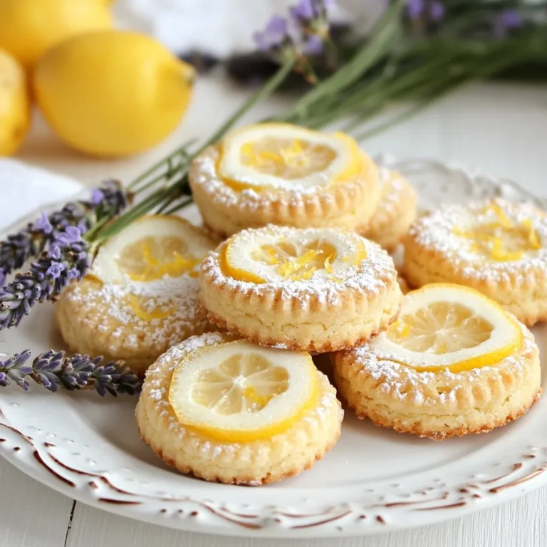 Für die perfekten Zitronen-Lavendel-Shortbread benötigst du: - 1 Tasse ungesalzene Butter, weich - 2/3 Tasse Puderzucker - 1 Esslöffel kulinarischer Lavendel, fein gehackt - Abrieb von 1 Zitrone - 2 Esslöffel frischer Zitronensaft - 2 Tassen Weizenmehl - 1/4 Teelöffel Salz - Zusätzliches Puderzucker zum Bestäuben (optional) Jede Zutat bringt ihren eigenen Geschmack mit. Die Butter macht den Keks reich und zart. Der Puderzucker fügt Süße hinzu, während der Lavendel für ein blumiges Aroma sorgt. Der Zitronenabrieb und der Saft geben Frische. Wenn du frische Zutaten verwenden möchtest, achte darauf, Lavendel aus einer sicheren Quelle zu wählen. Du kannst frische Zitronen verwenden, um den Abrieb und den Saft zu gewinnen. Diese frischen Zutaten geben einen intensiveren Geschmack. Achte darauf, die Zitronen gut zu waschen, bevor du sie verwendest. Für die Zubereitung der Kekse brauchst du: - Eine große Schüssel - Einen Handmixer oder eine Küchenmaschine - Eine separate Schüssel für die trockenen Zutaten - Backpapier - Ein Backblech - Ein Kuchengitter Mit diesen Utensilien gelingt das Backen leicht. Stelle sicher, dass alles bereit ist, bevor du anfängst. Das hilft dir, den Überblick zu behalten und macht den Prozess einfacher. {{ingredient_image_2}} Zuerst heizen Sie den Ofen auf 175 °C vor. Legen Sie ein Backblech mit Backpapier aus. So bleiben die Kekse nicht kleben. In einer großen Schüssel geben Sie die weiche Butter und den Puderzucker hinein. Verwenden Sie einen Handmixer oder eine Küchenmaschine. Schlagen Sie die Mischung, bis sie leicht und fluffig ist. Dies kann etwa 3 bis 5 Minuten dauern. Jetzt fügen Sie den fein gehackten Lavendel, den Zitronenabrieb und den Zitronensaft zur Buttermasse hinzu. Mischen Sie alles gut durch. In einer anderen Schüssel vermengen Sie das Weizenmehl mit dem Salz. Geben Sie die trockenen Zutaten nach und nach in die Buttermasse. Rühren Sie, bis der Teig zusammenkommt. Legen Sie den Teig auf eine leicht bemehlte Fläche. Formen Sie ihn in eine Rolle oder ein Rechteck von etwa 2,5 cm Dicke. Wickeln Sie den Teig in Frischhaltefolie. Lassen Sie ihn 30 Minuten im Kühlschrank fest werden. Nach dem Kühlen schneiden Sie den Teig in 0,6 cm dicke Scheiben. Legen Sie die Kekse auf das Backblech. Lassen Sie etwa 2,5 cm Platz zwischen den Keksen. Backen Sie die Kekse für 12 bis 15 Minuten. Sie sind fertig, wenn die Ränder goldbraun sind. Lassen Sie die Kekse 5 Minuten auf dem Blech abkühlen. Danach legen Sie sie auf ein Kuchengitter. Optional können Sie die Kekse nach dem Abkühlen mit Puderzucker bestäuben. Um die perfekte Konsistenz für die Kekse zu erreichen, ist die Butter wichtig. Sie sollte weich, aber nicht geschmolzen sein. Wenn die Butter zu kalt ist, wird der Teig hart. Wenn sie zu warm ist, wird der Teig klebrig. Ein guter Tipp ist, die Butter eine Stunde vor der Zubereitung aus dem Kühlschrank zu nehmen. Das hilft, die richtige Textur zu erzielen. Die Temperatur von 175 °C ist ideal für das Backen der Kekse. Achten Sie darauf, den Ofen vorzuheizen. Die Backzeit beträgt 12 bis 15 Minuten. Schauen Sie nach, wenn die Ränder leicht goldbraun sind. Lassen Sie die Kekse nach dem Backen fünf Minuten auf dem Blech ruhen. So behalten sie ihre Form besser. Das Kühlen des Teigs ist ein wichtiger Schritt. Wickeln Sie den Teig fest in Frischhaltefolie. So bleibt er frisch und bekommt die richtige Festigkeit. Lassen Sie ihn mindestens 30 Minuten im Kühlschrank. Wenn Sie ihn nicht lange genug kühlen, wird der Teig beim Backen zu dünn. Pro Tipps Butter richtig temperieren: Stellen Sie sicher, dass die Butter wirklich weich ist, bevor Sie sie mit dem Puderzucker schlagen, um eine luftige Textur zu erreichen. Frische Kräuter verwenden: Verwenden Sie frischen Lavendel, wenn möglich, für ein intensiveres Aroma und Geschmack in den Keksen. Teig kühlen: Lassen Sie den Teig unbedingt im Kühlschrank ruhen, da dies hilft, die Kekse in Form zu halten und ein gleichmäßiges Backen zu gewährleisten. Variationen ausprobieren: Fügen Sie andere Aromen wie Vanille oder Mandeln hinzu, um Ihre eigenen Variationen der Kekse zu kreieren. {{image_4}} Um Zitronen-Lavendel-Shortbread noch leckerer zu machen, füge Schokolade hinzu. Du kannst einfach kleine Stücke dunkler Schokolade oder weiße Schokolade in den Teig mischen. Die Schokolade ergänzt den Geschmack von Zitrone und Lavendel perfekt. Die Kombination wird deinen Keksen einen neuen, aufregenden Twist geben. Achte darauf, die Schokolade nicht zu groß zu schneiden. Kleine Stücke schmelzen gleichmäßig während des Backens. Wenn du experimentieren möchtest, probiere andere Kräuter und Aromen. Rosmarin oder Thymian passen gut zu Zitrone und geben einen herzhaften Geschmack. Für eine süßere Note kannst du auch Vanille oder Mandel verwenden. Diese Variationen machen die Kekse einzigartig und spannend. Du kannst die Kräuter frisch oder getrocknet verwenden. Denke daran, die Menge anzupassen, damit die Aromen nicht zu stark werden. Wenn du Gluten meiden musst, gibt es einfache Alternativen. Verwende glutenfreies Mehl, um einen leckeren Teig zu machen. Achte darauf, ein Mehl zu wählen, das für Backen geeignet ist. Du kannst auch eine Mischung aus Mandelmehl und Kokosmehl ausprobieren. Diese Mehle geben den Keksen einen besonderen Geschmack. Stelle sicher, dass die anderen Zutaten ebenfalls glutenfrei sind. So kannst du alle Varianten genießen, ohne auf den Geschmack zu verzichten. Frisch gebackene Kekse sind am besten, wenn sie kühl und trocken gelagert werden. Verwenden Sie einen luftdichten Behälter. Dies hilft, die Kekse frisch zu halten. Stellen Sie sicher, dass die Kekse vollständig abgekühlt sind, bevor Sie sie lagern. Wenn sie warm sind, können sie dampfen und weich werden. Lagern Sie die Kekse bei Raumtemperatur. Vermeiden Sie den Kühlschrank, da die Kekse dort austrocknen können. Um die Haltbarkeit zu verlängern, verwenden Sie ein Stück Pergamentpapier zwischen den Keks-Schichten. So verhindern Sie, dass sie aneinander kleben. Sie können auch eine Scheibe Brot in den Behälter legen. Das Brot hilft, die Feuchtigkeit zu halten. Wenn die Kekse trocken werden, essen Sie sie am besten schnell. Frisch sind sie einfach am leckersten! Das Einfrieren von Keksen ist einfach und effektiv. Lassen Sie die Kekse zuerst vollständig abkühlen. Legen Sie sie dann in einen Gefrierbeutel. Achten Sie darauf, die Luft herauszudrücken, um Gefrierbrand zu vermeiden. Sie können die Kekse auch in Schichten mit Pergamentpapier zwischen den Schichten einfrieren. So bleiben sie frisch. Zum Auftauen legen Sie die Kekse einfach bei Raumtemperatur 30 Minuten lang auf einen Teller. Genießen Sie den frischen Geschmack! Zitronen-Lavendel-Shortbread bleibt bis zu einer Woche frisch. Bewahren Sie die Kekse in einem luftdichten Behälter auf. So bleiben sie knusprig und lecker. Wenn Sie mehr als eine Woche brauchen, frieren Sie sie ein. Das hält sie für mehrere Monate. Ja, Sie können getrockneten Lavendel verwenden. Stellen Sie sicher, dass er für den Verzehr geeignet ist. Verwenden Sie die gleiche Menge wie in der Rezeptur angegeben. Getrockneter Lavendel hat einen intensiveren Geschmack. Das kann die Aromen in Ihren Keksen verstärken. Vorgefertigte Zitronen-Lavendel-Shortbread finden Sie in Feinkostläden oder online. Überprüfen Sie auch lokale Bäckereien. Einige bieten diese speziellen Kekse an. Schauen Sie nach, ob sie frisch gebacken sind. So erhalten Sie den besten Geschmack. Ja, Sie können die Butter durch vegane Alternativen ersetzen. Verwenden Sie pflanzliche Margarine oder Kokosöl. Achten Sie darauf, eine feste Konsistenz zu wählen. So bleibt die Textur der Kekse gleich. Die Aromen von Zitrone und Lavendel kommen trotzdem gut zur Geltung. Das Zitronen-Lavendel-Shortbread ist einfach und lecker. Wir haben die Hauptzutaten, Techniken und hilfreiche Tipps entdeckt. Du hast nun auch viele Variationen für deinen Keks. Achte auf die Lagerung, um die Frische zu bewahren. Wenn du die Schritte beachtest, kannst du tolle Kekse backen. Experimentiere mit den Aromen und finde deine Lieblingsversion. Viel Spaß beim Backen und Genießen deiner Kreationen!