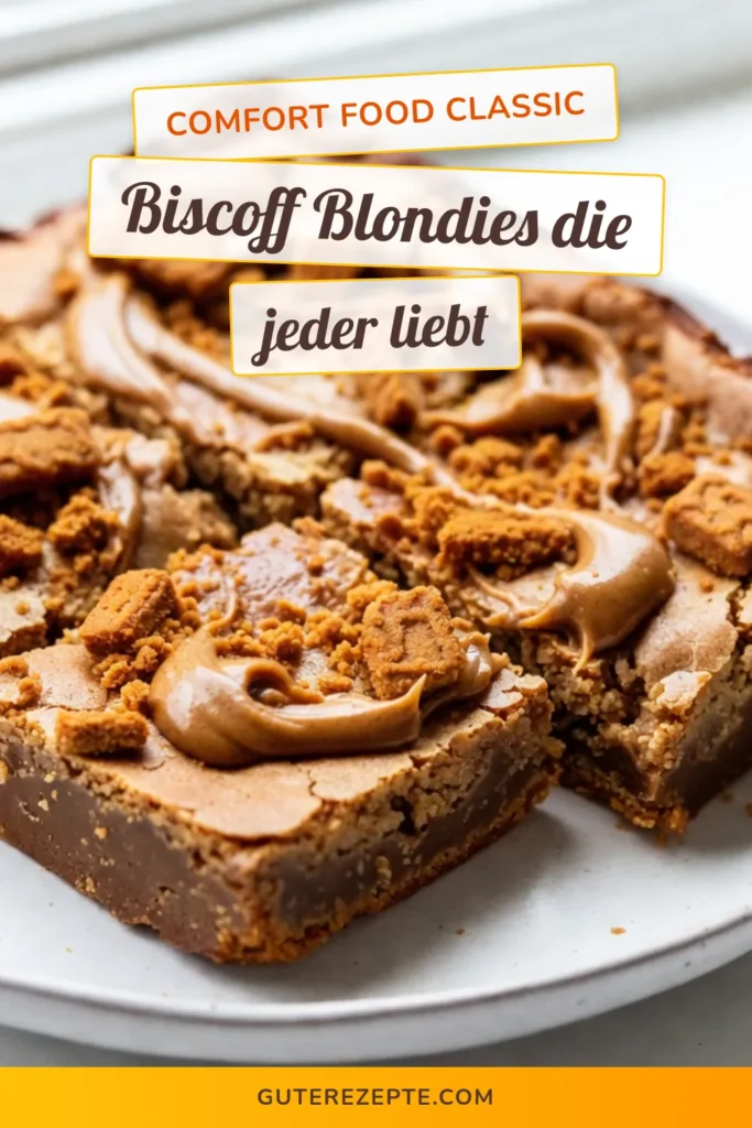 Entdecke das unwiderstehliche Biscoff Blondies Rezept! Diese einfachen Blondies sind mit köstlicher Biscoff Kekse Butter zubereitet und perfekt für süße Dessert Rezepte. Backe jetzt deine eigenen Blondies und genieße den himmlischen Geschmack. Ideal für alle Biscoff-Fans! Lass dich von diesem Rezept inspirieren und teile deine Ergebnisse. #BiscoffBlondies #BlondiesBacken #SüßeDessertRezepte #EinfacheBlondies