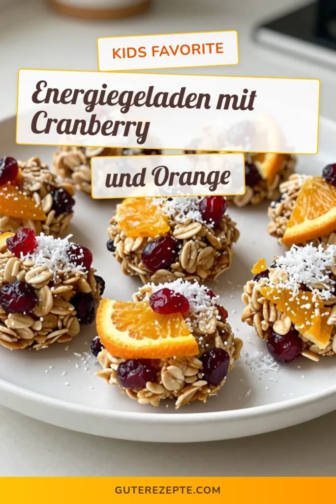 Entdecke unser Rezept für Cranberry-Orange Energiekugeln – die perfekten gesunden Snacks für einen schnellen Energieschub! Diese schnellen Energiekugeln sind einfach zuzubereiten und bestehen aus gesunden Zutaten wie Haferflocken, Mandelbutter und frischen Cranberries. Ideal für unterwegs oder als süßer Abschluss. Kreiere noch heute deine eigenen Cranberry-Orange Energiekugeln! #Energiekugeln #GesundeSnacks #Rezept #HaferflockenSnacks