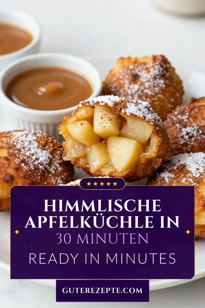Entdecken Sie unser köstliches Apfelküchle Rezept für frittierte Apfelküchle, die mit Zimt-Zucker Küchle Ihren Gaumen verwöhnen! Diese einfachen Apfelküchle mit Granny Smith Äpfeln sind perfekt für jeden Anlass und leicht zuzubereiten. Folgen Sie unserem Rezept und genießen Sie die warmen Küchle, bestäubt mit Puderzucker und Zimt. Jetzt ausprobieren und teilen! #ApfelküchleRezept #ZimtZuckerKüchle #frittierteApfelküchle #einfacheApfelküchle