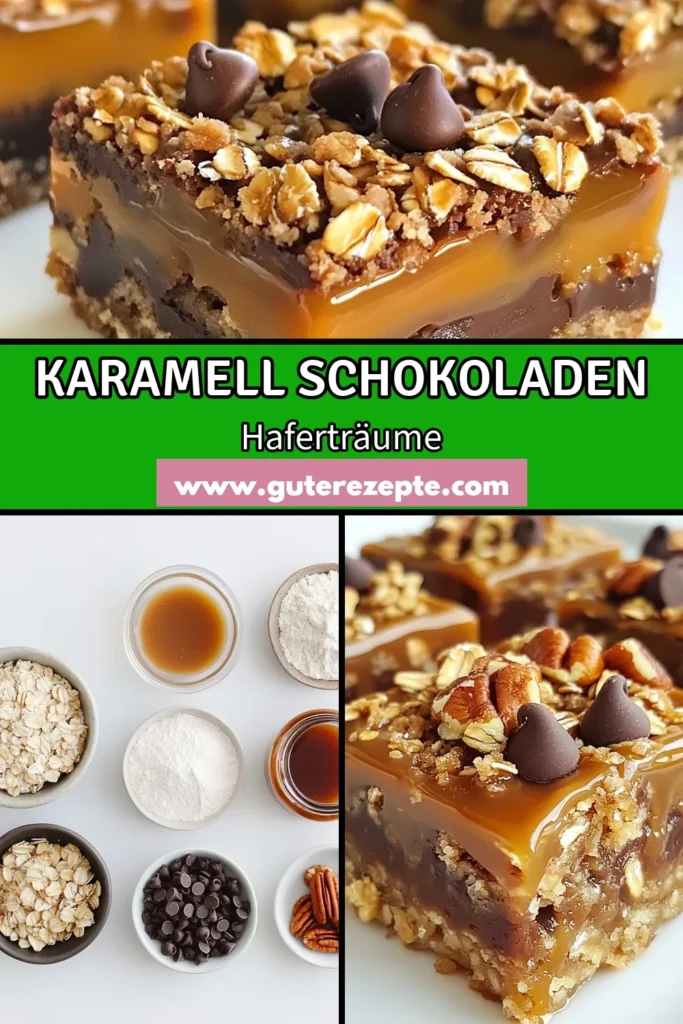 Entdecken Sie das köstliche Rezept für Schokoladen-Karamell Oat-Carmelitas! Diese einfachen Karamell Dessert Rezepte vereinen Haferflocken und Schokolade zu einem unwiderstehlichen Karamell Schokoladensnack. Perfekt als süße Leckerei oder für besondere Anlässe. Folgende Schritte machen es einfach: Zutaten vermischen, backen und genießen! Teilen Sie diese einfache Schokoladenleckerei mit Freunden! #KaramellDessert #HaferflockenKaramellRiegel #Schokoladenleckerei #SüßigkeitenRezept