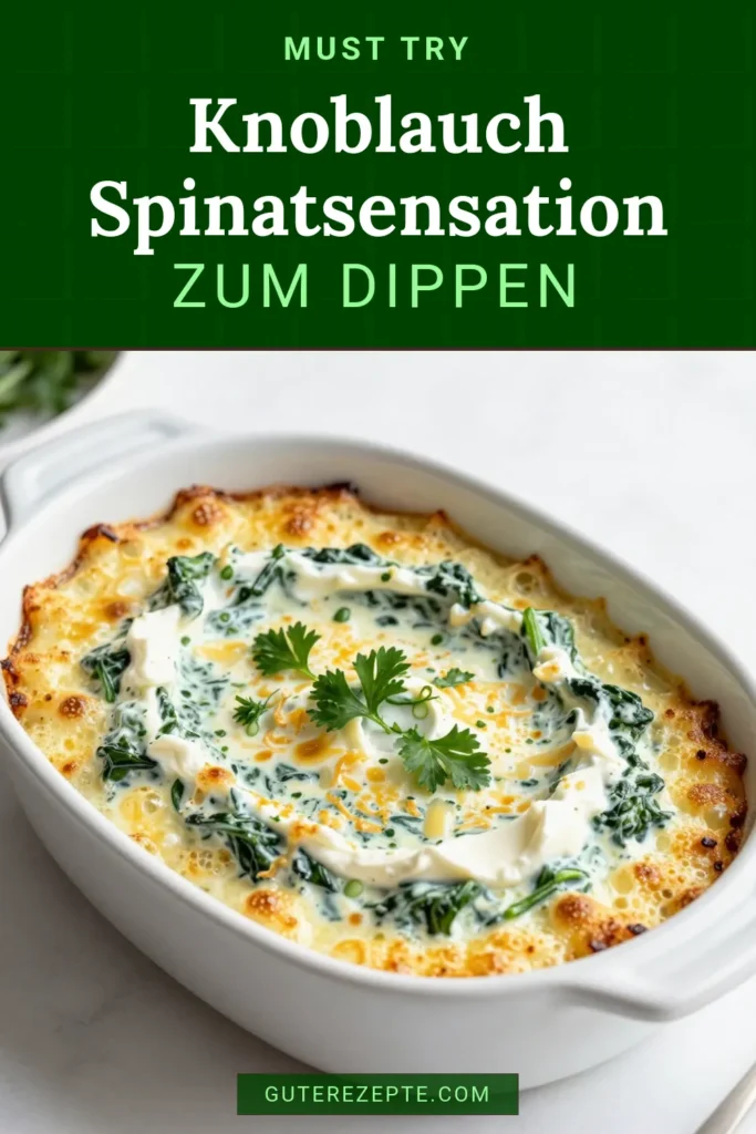 Entdecken Sie unser Rezept für gerösteten Knoblauch Spinat Dip – der perfekte Party Dip! Dieser einfache Spinat Dip begeistert mit cremiger Knoblauch-Note und gesunden Zutaten. Ideal für jede Feier oder als Snack. Bereiten Sie ihn in nur einer Stunde zu und servieren Sie ihn warm mit Pita-Brot oder Gemüse. Lassen Sie sich von diesem köstlichen Dip verführen! Probieren Sie es aus. #GerösteterKnoblauchSpinatDip #einfacherSpinatDip #cremigerKnoblauchDip #PartyDipRezept