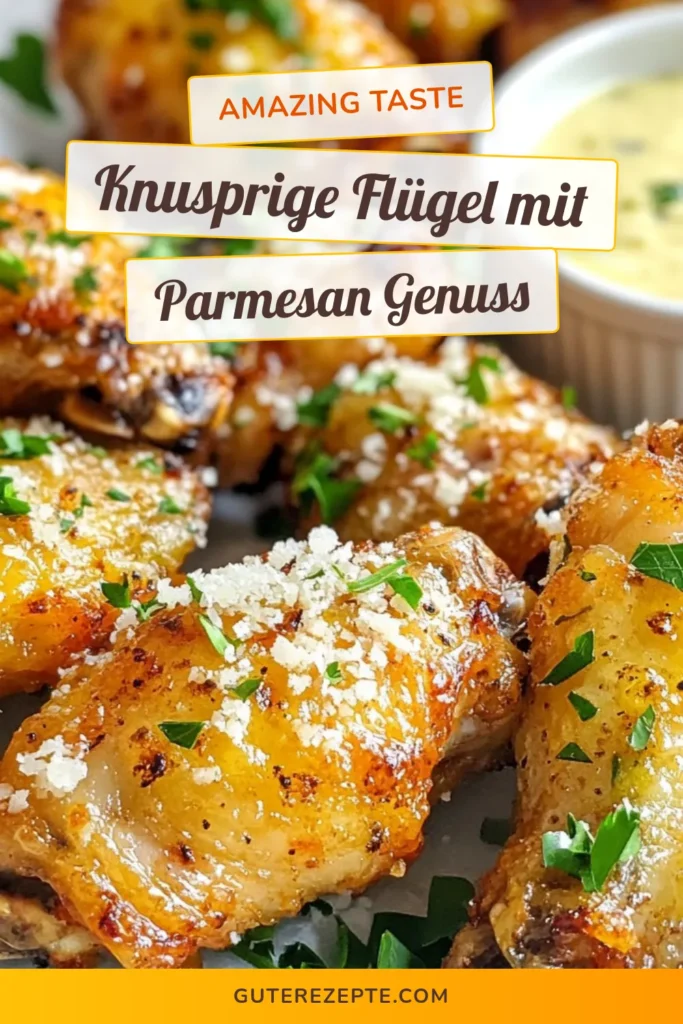 Entdecke das perfekte Hähnchenflügel Rezept mit diesen köstlichen Air Fryer Knoblauch Parmesan Flügel! Diese knusprigen Flügel sind einfach zuzubereiten und werden mit einer aromatischen Parmesan Flügel Marinade verfeinert. Ideal für dein nächstes Treffen oder Spieltag. Probiere dieses einfache Knoblauchflügel Rezept und lass dich von den Aromen überzeugen! Speichere das Rezept für die nächste Grillparty! #AirFryer #KnoblauchParmesan #Hähnchenflügel #LeckereSnacks